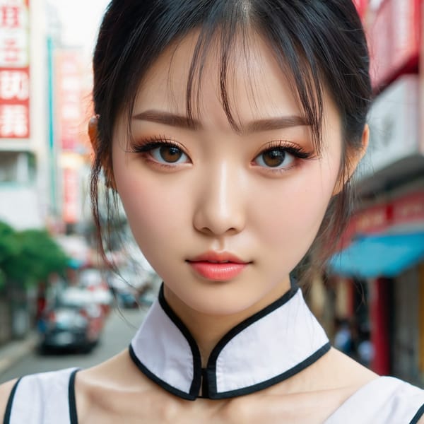 Tags: 21872187, SDXL
{"3": {"inputs": {"seed": 870463542994872, "steps": 64, "cfg": 7.45, "sampler_name": "dpmpp_2m", "scheduler": "karras", "denoise": 1.0, "model": ["27", 0], "positive": ["6", 0], "negative": ["7", 0], "latent_image": ["5", 0]}, "class_type": "KSampler"}, "4": {"inputs": {"ckpt_name": "juggernautxl.safetensors"}, "class_type": "CheckpointLoaderSimple"}, "5": {"inputs": {"width": 1024, "height": 1024, "batch_size": 1}, "class_type": "EmptyLatentImage"}, "6": {"inputs": {"text": "28 year old girl, (chinese:1.07), (korean:1.01), (ukrainian:1.11), (russian:1.12), (double eyelids:1.04), (cute:0.97), (sexy lips:1.02), (blush:0.97), (pale skin:1.09), (eyelashes:1.10), (beautiful eyes:1.07), (idol:1.01), (temptress:1.13), (detailed face:1.12), (slim:0.97), (seductive facial expression:1.01), (seductive pose:1.03), (in a seductive pose:1.14), (large perky breasts:1.01), (cleavage:0.96), (thigh gap:1.06), (school uniform:0.99), choker, busy street, (skin fuzz:1.05), (RAW:1.02), (textured skin:1.00), (natural looking skin:1.04), (portra:1.00), (film:1.03), (detailed skin:1.02), (soft lighting:1.00), (candid cinema:1.04)", "clip": ["27", 1]}, "class_type": "CLIPTextEncode"}, "7": {"inputs": {"text": "(watermark:1.06), (distorted:1.11), (bad hands:1.06), (low resolution:1.06), (twisted:1.05), (open mouth:1.09), (worst quality:1.07)", "clip": ["27", 1]}, "class_type": "CLIPTextEncode"}, "8": {"inputs": {"samples": ["3", 0], "vae": ["4", 2]}, "class_type": "VAEDecode"}, "25": {"inputs": {"lora_name": "nudify_xl.safetensors", "strength_model": 0.3, "strength_clip": 0.03, "model": ["4", 0], "clip": ["4", 1]}, "class_type": "LoraLoader"}, "26": {"inputs": {"lora_name": "shirtlift_SDXL_v2.safetensors", "strength_model": 0.0, "strength_clip": 0.04, "model": ["25", 0], "clip": ["25", 1]}, "class_type": "LoraLoader"}, "27": {"inputs": {"lora_name": "PerfectEyesXL.safetensors", "strength_model": 0.05, "strength_clip": 0.18, "model": ["26", 0], "clip": ["26", 1]}, "class_type": "LoraLoader"}, "30": {"inputs": {"model_name": "4x_NMKD-Superscale-SP_178000_G.pth"}, "class_type": "UpscaleModelLoader"}, "31": {"inputs": {"upscale_model": ["30", 0], "image": ["8", 0]}, "class_type": "ImageUpscaleWithModel"}, "32": {"inputs": {"upscale_method": "lanczos", "scale_by": 0.5, "image": ["31", 0]}, "class_type": "ImageScaleBy"}, "33": {"inputs": {"pixels": ["32", 0], "vae": ["4", 2]}, "class_type": "VAEEncode"}, "34": {"inputs": {"seed": 870463542994872, "steps": 64, "cfg": 7.45, "sampler_name": "dpmpp_2m", "scheduler": "karras", "denoise": 0.3, "model": ["27", 0], "positive": ["6", 0], "negative": ["7", 0], "latent_image": ["33", 0]}, "class_type": "KSampler"}, "36": {"inputs": {"samples": ["34", 0], "vae": ["4", 2]}, "class_type": "VAEDecode"}, "39": {"inputs": {"filename_prefix": "comfyapi-1718810457824", "images": ["36", 0]}, "class_type": "SaveImage"}}