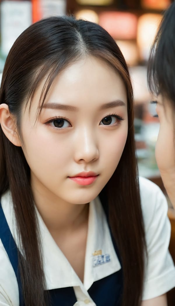 Tags: 21872187, SDXL
{"3": {"inputs": {"seed": 519087379400614, "steps": 32, "cfg": 5.08, "sampler_name": "dpmpp_2m", "scheduler": "karras", "denoise": 1.0, "model": ["27", 0], "positive": ["6", 0], "negative": ["7", 0], "latent_image": ["5", 0]}, "class_type": "KSampler"}, "4": {"inputs": {"ckpt_name": "juggernautXL_v8Rundiffusion.safetensors"}, "class_type": "CheckpointLoaderSimple"}, "5": {"inputs": {"width": 768, "height": 1344, "batch_size": 1}, "class_type": "EmptyLatentImage"}, "6": {"inputs": {"text": "18 year old girl, (taiwanese:0.95), (irish:1.12), (ukrainian:1.14), (chinese:1.06), (seductive facial expression:1.14), (double eyelids:1.10), (blush:1.06), (beautiful eyes:1.09), (idol:1.09), (detailed face:1.00), (cute:1.12), (temptress:0.96), (pale skin:1.00), (slim:1.04), (seductive pose:1.12), (eyelashes:1.01), (sexy lips:1.09), (on all fours:1.08), (spreading ass cheeks:1.11), (from behind:0.96), (backboob:0.99), (a waitress in uniform:1.12) working at a restaurant, (film:1.03), (soft lighting:1.04), (RAW:1.03), (candid cinema:1.03), (detailed skin:1.02), (skin fuzz:1.01), (natural looking skin:1.02), (textured skin:1.02), (portra:1.05)", "clip": ["27", 1]}, "class_type": "CLIPTextEncode"}, "7": {"inputs": {"text": "(distorted:1.11), (open mouth:1.08), (worst quality:1.14), (watermark:1.09), (bad hands:1.10), (low resolution:1.11), (twisted:1.08)", "clip": ["27", 1]}, "class_type": "CLIPTextEncode"}, "8": {"inputs": {"samples": ["3", 0], "vae": ["4", 2]}, "class_type": "VAEDecode"}, "25": {"inputs": {"lora_name": "nudify_xl.safetensors", "strength_model": 0.15, "strength_clip": 0.1, "model": ["4", 0], "clip": ["4", 1]}, "class_type": "LoraLoader"}, "26": {"inputs": {"lora_name": "shirtlift_SDXL_v2.safetensors", "strength_model": 0.0, "strength_clip": 0.14, "model": ["25", 0], "clip": ["25", 1]}, "class_type": "LoraLoader"}, "27": {"inputs": {"lora_name": "PerfectEyesXL.safetensors", "strength_model": 0.09, "strength_clip": 0.03, "model": ["26", 0], "clip": ["26", 1]}, "class_type": "LoraLoader"}, "30": {"inputs": {"model_name": "4x_NMKD-Superscale-SP_178000_G.pth"}, "class_type": "UpscaleModelLoader"}, "31": {"inputs": {"upscale_model": ["30", 0], "image": ["8", 0]}, "class_type": "ImageUpscaleWithModel"}, "32": {"inputs": {"upscale_method": "lanczos", "scale_by": 0.5, "image": ["31", 0]}, "class_type": "ImageScaleBy"}, "33": {"inputs": {"pixels": ["32", 0], "vae": ["4", 2]}, "class_type": "VAEEncode"}, "34": {"inputs": {"seed": 519087379400614, "steps": 32, "cfg": 5.08, "sampler_name": "dpmpp_2m", "scheduler": "karras", "denoise": 0.3, "model": ["27", 0], "positive": ["6", 0], "negative": ["7", 0], "latent_image": ["33", 0]}, "class_type": "KSampler"}, "36": {"inputs": {"samples": ["34", 0], "vae": ["4", 2]}, "class_type": "VAEDecode"}, "39": {"inputs": {"filename_prefix": "comfyapi-1708125124406", "images": ["36", 0]}, "class_type": "SaveImage"}}