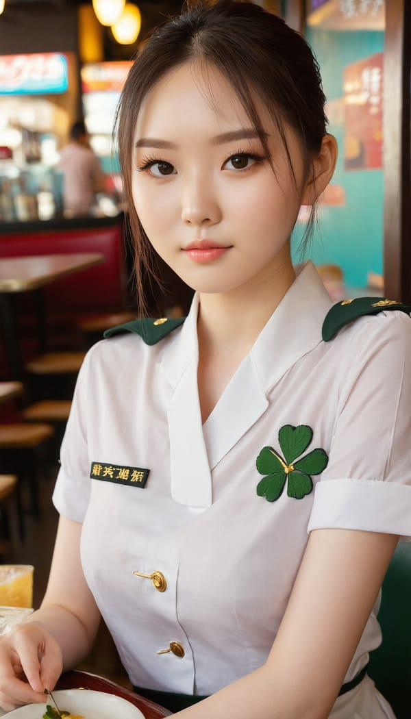 Tags: 21872187, SDXL
{"3": {"inputs": {"seed": 645435672095297, "steps": 64, "cfg": 5.93, "sampler_name": "dpmpp_2m", "scheduler": "karras", "denoise": 1.0, "model": ["27", 0], "positive": ["6", 0], "negative": ["7", 0], "latent_image": ["5", 0]}, "class_type": "KSampler"}, "4": {"inputs": {"ckpt_name": "juggernautxl.safetensors"}, "class_type": "CheckpointLoaderSimple"}, "5": {"inputs": {"width": 768, "height": 1344, "batch_size": 1}, "class_type": "EmptyLatentImage"}, "6": {"inputs": {"text": "21 year old girl, (irish:0.95), (chinese:1.10), (beautiful eyes:0.96), (idol:1.05), (cute:1.10), (slim:1.11), (detailed face:1.00), (seductive pose:1.12), (temptress:0.99), (pale skin:1.14), (eyelashes:1.01), (blush:0.98), (seductive facial expression:1.00), (double eyelids:0.98), (in a seductive pose:1.08), (large perky breasts:1.02), (cleavage:0.95), (thigh gap:0.99), (a waitress in uniform:1.02) working at a restaurant, (textured skin:1.06), (candid cinema:1.06), (soft lighting:1.09), (detailed skin:1.08), (film:1.06), (portra:1.00), (skin fuzz:1.03), (RAW:1.01), (natural looking skin:1.08)", "clip": ["27", 1]}, "class_type": "CLIPTextEncode"}, "7": {"inputs": {"text": "(twisted:1.06), (open mouth:1.07), (distorted:1.09), (worst quality:1.10), (low resolution:1.12), (watermark:1.10), (bad hands:1.12)", "clip": ["27", 1]}, "class_type": "CLIPTextEncode"}, "8": {"inputs": {"samples": ["3", 0], "vae": ["4", 2]}, "class_type": "VAEDecode"}, "25": {"inputs": {"lora_name": "nudify_xl.safetensors", "strength_model": 0.38, "strength_clip": 0.04, "model": ["4", 0], "clip": ["4", 1]}, "class_type": "LoraLoader"}, "26": {"inputs": {"lora_name": "shirtlift_SDXL_v2.safetensors", "strength_model": 0.06, "strength_clip": 0.01, "model": ["25", 0], "clip": ["25", 1]}, "class_type": "LoraLoader"}, "27": {"inputs": {"lora_name": "PerfectEyesXL.safetensors", "strength_model": 0.09, "strength_clip": 0.12, "model": ["26", 0], "clip": ["26", 1]}, "class_type": "LoraLoader"}, "30": {"inputs": {"model_name": "4x_NMKD-Superscale-SP_178000_G.pth"}, "class_type": "UpscaleModelLoader"}, "31": {"inputs": {"upscale_model": ["30", 0], "image": ["8", 0]}, "class_type": "ImageUpscaleWithModel"}, "32": {"inputs": {"upscale_method": "lanczos", "scale_by": 0.5, "image": ["31", 0]}, "class_type": "ImageScaleBy"}, "33": {"inputs": {"pixels": ["32", 0], "vae": ["4", 2]}, "class_type": "VAEEncode"}, "34": {"inputs": {"seed": 645435672095297, "steps": 64, "cfg": 5.93, "sampler_name": "dpmpp_2m", "scheduler": "karras", "denoise": 0.3, "model": ["27", 0], "positive": ["6", 0], "negative": ["7", 0], "latent_image": ["33", 0]}, "class_type": "KSampler"}, "36": {"inputs": {"samples": ["34", 0], "vae": ["4", 2]}, "class_type": "VAEDecode"}, "39": {"inputs": {"filename_prefix": "comfyapi-1713298303031", "images": ["36", 0]}, "class_type": "SaveImage"}}