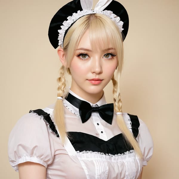 Tags: 21872187, SDXL
{"3": {"inputs": {"seed": 270156085573545, "steps": 64, "cfg": 7.04, "sampler_name": "dpmpp_2m", "scheduler": "karras", "denoise": 1.0, "model": ["27", 0], "positive": ["6", 0], "negative": ["7", 0], "latent_image": ["5", 0]}, "class_type": "KSampler"}, "4": {"inputs": {"ckpt_name": "juggernautxl.safetensors"}, "class_type": "CheckpointLoaderSimple"}, "5": {"inputs": {"width": 1024, "height": 1024, "batch_size": 1}, "class_type": "EmptyLatentImage"}, "6": {"inputs": {"text": "27 year old girl, (sexy lips:1.04), (temptress:1.03), (eyelashes:1.14), (pale skin:1.13), (detailed face:1.00), (cute:0.98), (slim:1.03), (blush:1.00), (beautiful eyes:0.96), (seductive pose:1.12), (idol:1.06), (double eyelids:0.96), (seductive facial expression:1.07), (perky ass:1.02), (exposed ass:1.03), (looking back:1.04), (sexy ass:1.09), (thigh gap:1.02), in a (skimpy maid costume:1.13) working at a maid cafe, choker, bowtie, headband, pleated skirt, (portra:1.04), (RAW:1.01), (soft lighting:1.06), (natural looking skin:1.00), (film:1.07), (textured skin:1.05), (candid cinema:1.06), (detailed skin:1.09), (skin fuzz:1.02)", "clip": ["27", 1]}, "class_type": "CLIPTextEncode"}, "7": {"inputs": {"text": "(worst quality:1.11), (distorted:1.09), (low resolution:1.13), (watermark:1.14), (twisted:1.13), (open mouth:1.13), (bad hands:1.06)", "clip": ["27", 1]}, "class_type": "CLIPTextEncode"}, "8": {"inputs": {"samples": ["3", 0], "vae": ["4", 2]}, "class_type": "VAEDecode"}, "25": {"inputs": {"lora_name": "nudify_xl.safetensors", "strength_model": 0.38, "strength_clip": 0.08, "model": ["4", 0], "clip": ["4", 1]}, "class_type": "LoraLoader"}, "26": {"inputs": {"lora_name": "shirtlift_SDXL_v2.safetensors", "strength_model": 0.03, "strength_clip": 0.1, "model": ["25", 0], "clip": ["25", 1]}, "class_type": "LoraLoader"}, "27": {"inputs": {"lora_name": "PerfectEyesXL.safetensors", "strength_model": 0.13, "strength_clip": 0.0, "model": ["26", 0], "clip": ["26", 1]}, "class_type": "LoraLoader"}, "30": {"inputs": {"model_name": "4x_NMKD-Superscale-SP_178000_G.pth"}, "class_type": "UpscaleModelLoader"}, "31": {"inputs": {"upscale_model": ["30", 0], "image": ["8", 0]}, "class_type": "ImageUpscaleWithModel"}, "32": {"inputs": {"upscale_method": "lanczos", "scale_by": 0.5, "image": ["31", 0]}, "class_type": "ImageScaleBy"}, "33": {"inputs": {"pixels": ["32", 0], "vae": ["4", 2]}, "class_type": "VAEEncode"}, "34": {"inputs": {"seed": 270156085573545, "steps": 64, "cfg": 7.04, "sampler_name": "dpmpp_2m", "scheduler": "karras", "denoise": 0.3, "model": ["27", 0], "positive": ["6", 0], "negative": ["7", 0], "latent_image": ["33", 0]}, "class_type": "KSampler"}, "36": {"inputs": {"samples": ["34", 0], "vae": ["4", 2]}, "class_type": "VAEDecode"}, "39": {"inputs": {"filename_prefix": "comfyapi-1714080458761", "images": ["36", 0]}, "class_type": "SaveImage"}}