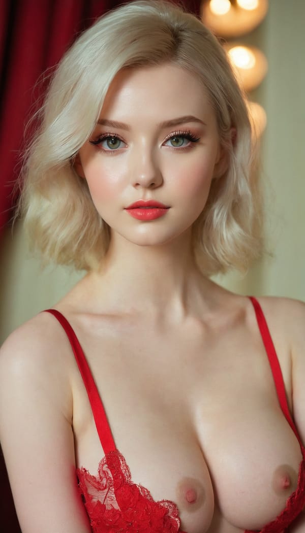 Tags: 21872187, SDXL
{"3": {"inputs": {"seed": 734623866546650, "steps": 32, "cfg": 5.45, "sampler_name": "dpmpp_2m", "scheduler": "karras", "denoise": 1.0, "model": ["27", 0], "positive": ["6", 0], "negative": ["7", 0], "latent_image": ["5", 0]}, "class_type": "KSampler"}, "4": {"inputs": {"ckpt_name": "juggernautxl.safetensors"}, "class_type": "CheckpointLoaderSimple"}, "5": {"inputs": {"width": 768, "height": 1344, "batch_size": 1}, "class_type": "EmptyLatentImage"}, "6": {"inputs": {"text": "23 year old girl, (irish:0.96), (ukrainian:1.14), (sexy lips:1.10), (temptress:1.07), (seductive facial expression:1.10), (beautiful eyes:0.96), (idol:0.97), (detailed face:1.05), (blush:1.10), (eyelashes:1.13), (double eyelids:1.12), (pale skin:1.00), (seductive pose:1.00), (slim:1.06), (cute:1.01), (in a seductive pose:1.05), (large perky breasts:1.07), (cleavage:0.97), (thigh gap:1.10), (wearing a low-cut red dress:1.04) at a ballroom, (natural looking skin:1.02), (skin fuzz:1.06), (soft lighting:1.05), (detailed skin:1.06), (RAW:1.06), (candid cinema:1.00), (film:1.06), (portra:1.04), (textured skin:1.01)", "clip": ["27", 1]}, "class_type": "CLIPTextEncode"}, "7": {"inputs": {"text": "(bad hands:1.08), (low resolution:1.14), (worst quality:1.07), (watermark:1.07), (open mouth:1.08), (distorted:1.11), (twisted:1.09)", "clip": ["27", 1]}, "class_type": "CLIPTextEncode"}, "8": {"inputs": {"samples": ["3", 0], "vae": ["4", 2]}, "class_type": "VAEDecode"}, "25": {"inputs": {"lora_name": "nudify_xl.safetensors", "strength_model": 0.1, "strength_clip": 0.3, "model": ["4", 0], "clip": ["4", 1]}, "class_type": "LoraLoader"}, "26": {"inputs": {"lora_name": "shirtlift_SDXL_v2.safetensors", "strength_model": 0.08, "strength_clip": 0.12, "model": ["25", 0], "clip": ["25", 1]}, "class_type": "LoraLoader"}, "27": {"inputs": {"lora_name": "PerfectEyesXL.safetensors", "strength_model": 0.02, "strength_clip": 0.11, "model": ["26", 0], "clip": ["26", 1]}, "class_type": "LoraLoader"}, "30": {"inputs": {"model_name": "4x_NMKD-Superscale-SP_178000_G.pth"}, "class_type": "UpscaleModelLoader"}, "31": {"inputs": {"upscale_model": ["30", 0], "image": ["8", 0]}, "class_type": "ImageUpscaleWithModel"}, "32": {"inputs": {"upscale_method": "lanczos", "scale_by": 0.5, "image": ["31", 0]}, "class_type": "ImageScaleBy"}, "33": {"inputs": {"pixels": ["32", 0], "vae": ["4", 2]}, "class_type": "VAEEncode"}, "34": {"inputs": {"seed": 734623866546650, "steps": 32, "cfg": 5.45, "sampler_name": "dpmpp_2m", "scheduler": "karras", "denoise": 0.3, "model": ["27", 0], "positive": ["6", 0], "negative": ["7", 0], "latent_image": ["33", 0]}, "class_type": "KSampler"}, "36": {"inputs": {"samples": ["34", 0], "vae": ["4", 2]}, "class_type": "VAEDecode"}, "39": {"inputs": {"filename_prefix": "comfyapi-1718846032964", "images": ["36", 0]}, "class_type": "SaveImage"}}