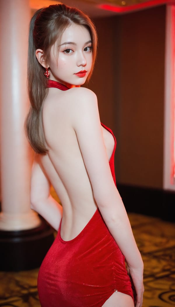 Tags: 21872187, SDXL
{"3": {"inputs": {"seed": 825678482075174, "steps": 32, "cfg": 7.5, "sampler_name": "dpmpp_2m", "scheduler": "karras", "denoise": 1.0, "model": ["27", 0], "positive": ["6", 0], "negative": ["7", 0], "latent_image": ["5", 0]}, "class_type": "KSampler"}, "4": {"inputs": {"ckpt_name": "helloworldxl.safetensors"}, "class_type": "CheckpointLoaderSimple"}, "5": {"inputs": {"width": 768, "height": 1344, "batch_size": 1}, "class_type": "EmptyLatentImage"}, "6": {"inputs": {"text": "18 year old girl, (russian:0.95), (idol:1.10), (double eyelids:1.13), (eyelashes:0.95), (slim:1.06), (sexy lips:1.06), (blush:1.03), (seductive facial expression:1.06), (cute:0.98), (seductive pose:1.02), (beautiful eyes:1.00), (temptress:1.05), (detailed face:1.08), (pale skin:1.05), (perky ass:1.11), (exposed ass:0.96), (looking back:1.13), (sexy ass:1.06), (thigh gap:1.00), (wearing a low-cut red dress:1.04) at a ballroom, (detailed skin:1.09), (textured skin:1.02), (skin fuzz:1.06), (candid cinema:1.03), (RAW:1.04), (natural looking skin:1.05), (soft lighting:1.07), (portra:1.00), (film:1.08)", "clip": ["27", 1]}, "class_type": "CLIPTextEncode"}, "7": {"inputs": {"text": "(worst quality:1.09), (watermark:1.12), (bad hands:1.05), (twisted:1.13), (distorted:1.10), (open mouth:1.06), (low resolution:1.07)", "clip": ["27", 1]}, "class_type": "CLIPTextEncode"}, "8": {"inputs": {"samples": ["3", 0], "vae": ["4", 2]}, "class_type": "VAEDecode"}, "25": {"inputs": {"lora_name": "nudify_xl.safetensors", "strength_model": 0.05, "strength_clip": 0.23, "model": ["4", 0], "clip": ["4", 1]}, "class_type": "LoraLoader"}, "26": {"inputs": {"lora_name": "shirtlift_SDXL_v2.safetensors", "strength_model": 0.02, "strength_clip": 0.05, "model": ["25", 0], "clip": ["25", 1]}, "class_type": "LoraLoader"}, "27": {"inputs": {"lora_name": "PerfectEyesXL.safetensors", "strength_model": 0.12, "strength_clip": 0.04, "model": ["26", 0], "clip": ["26", 1]}, "class_type": "LoraLoader"}, "30": {"inputs": {"model_name": "4x_NMKD-Superscale-SP_178000_G.pth"}, "class_type": "UpscaleModelLoader"}, "31": {"inputs": {"upscale_model": ["30", 0], "image": ["8", 0]}, "class_type": "ImageUpscaleWithModel"}, "32": {"inputs": {"upscale_method": "lanczos", "scale_by": 0.5, "image": ["31", 0]}, "class_type": "ImageScaleBy"}, "33": {"inputs": {"pixels": ["32", 0], "vae": ["4", 2]}, "class_type": "VAEEncode"}, "34": {"inputs": {"seed": 825678482075174, "steps": 32, "cfg": 7.5, "sampler_name": "dpmpp_2m", "scheduler": "karras", "denoise": 0.3, "model": ["27", 0], "positive": ["6", 0], "negative": ["7", 0], "latent_image": ["33", 0]}, "class_type": "KSampler"}, "36": {"inputs": {"samples": ["34", 0], "vae": ["4", 2]}, "class_type": "VAEDecode"}, "39": {"inputs": {"filename_prefix": "comfyapi-1723769044522", "images": ["36", 0]}, "class_type": "SaveImage"}}