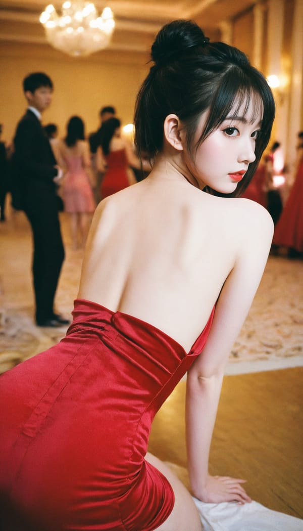 Tags: 21872187, SDXL
{"3": {"inputs": {"seed": 514932034869142, "steps": 64, "cfg": 6.25, "sampler_name": "dpmpp_2m", "scheduler": "karras", "denoise": 1.0, "model": ["27", 0], "positive": ["6", 0], "negative": ["7", 0], "latent_image": ["5", 0]}, "class_type": "KSampler"}, "4": {"inputs": {"ckpt_name": "helloworldxl.safetensors"}, "class_type": "CheckpointLoaderSimple"}, "5": {"inputs": {"width": 768, "height": 1344, "batch_size": 1}, "class_type": "EmptyLatentImage"}, "6": {"inputs": {"text": "19 year old girl, (seductive pose:0.99), (cute:1.10), (sexy lips:1.12), (beautiful eyes:1.01), (idol:1.04), (slim:1.12), (blush:1.14), (eyelashes:1.09), (temptress:1.14), (seductive facial expression:1.04), (detailed face:1.13), (double eyelids:0.97), (pale skin:1.01), (on all fours:1.11), (spreading ass cheeks:1.08), (from behind:1.03), (backboob:0.95), (wearing a low-cut red dress:1.13) at a ballroom, (portra:1.08), (RAW:1.04), (skin fuzz:1.00), (natural looking skin:1.06), (soft lighting:1.03), (textured skin:1.00), (candid cinema:1.09), (detailed skin:1.02), (film:1.06)", "clip": ["27", 1]}, "class_type": "CLIPTextEncode"}, "7": {"inputs": {"text": "(watermark:1.13), (open mouth:1.10), (low resolution:1.13), (distorted:1.06), (bad hands:1.07), (worst quality:1.10), (twisted:1.08)", "clip": ["27", 1]}, "class_type": "CLIPTextEncode"}, "8": {"inputs": {"samples": ["3", 0], "vae": ["4", 2]}, "class_type": "VAEDecode"}, "25": {"inputs": {"lora_name": "nudify_xl.safetensors", "strength_model": 0.36, "strength_clip": 0.3, "model": ["4", 0], "clip": ["4", 1]}, "class_type": "LoraLoader"}, "26": {"inputs": {"lora_name": "shirtlift_SDXL_v2.safetensors", "strength_model": 0.1, "strength_clip": 0.06, "model": ["25", 0], "clip": ["25", 1]}, "class_type": "LoraLoader"}, "27": {"inputs": {"lora_name": "PerfectEyesXL.safetensors", "strength_model": 0.08, "strength_clip": 0.01, "model": ["26", 0], "clip": ["26", 1]}, "class_type": "LoraLoader"}, "30": {"inputs": {"model_name": "4x_NMKD-Superscale-SP_178000_G.pth"}, "class_type": "UpscaleModelLoader"}, "31": {"inputs": {"upscale_model": ["30", 0], "image": ["8", 0]}, "class_type": "ImageUpscaleWithModel"}, "32": {"inputs": {"upscale_method": "lanczos", "scale_by": 0.5, "image": ["31", 0]}, "class_type": "ImageScaleBy"}, "33": {"inputs": {"pixels": ["32", 0], "vae": ["4", 2]}, "class_type": "VAEEncode"}, "34": {"inputs": {"seed": 514932034869142, "steps": 64, "cfg": 6.25, "sampler_name": "dpmpp_2m", "scheduler": "karras", "denoise": 0.3, "model": ["27", 0], "positive": ["6", 0], "negative": ["7", 0], "latent_image": ["33", 0]}, "class_type": "KSampler"}, "36": {"inputs": {"samples": ["34", 0], "vae": ["4", 2]}, "class_type": "VAEDecode"}, "39": {"inputs": {"filename_prefix": "comfyapi-1735192580225", "images": ["36", 0]}, "class_type": "SaveImage"}}