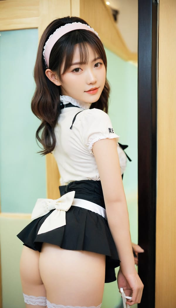 Tags: 21872187, SDXL
{"3": {"inputs": {"seed": 341660398252430, "steps": 32, "cfg": 7.71, "sampler_name": "dpmpp_2m", "scheduler": "karras", "denoise": 1.0, "model": ["27", 0], "positive": ["6", 0], "negative": ["7", 0], "latent_image": ["5", 0]}, "class_type": "KSampler"}, "4": {"inputs": {"ckpt_name": "leosamsHelloworldSDXL_helloworldSDXL32DPO.safetensors"}, "class_type": "CheckpointLoaderSimple"}, "5": {"inputs": {"width": 768, "height": 1344, "batch_size": 1}, "class_type": "EmptyLatentImage"}, "6": {"inputs": {"text": "28 year old girl, (taiwanese:0.96), (sexy lips:1.14), (temptress:0.97), (double eyelids:0.99), (beautiful eyes:1.11), (detailed face:1.14), (blush:1.02), (idol:1.03), (pale skin:1.02), (cute:0.97), (seductive pose:0.98), (eyelashes:1.11), (seductive facial expression:1.09), (slim:1.12), (perky ass:0.96), (exposed ass:1.00), (looking back:1.02), (sexy ass:1.00), (thigh gap:1.08), in a (skimpy maid costume:1.06) working at a maid cafe, choker, bowtie, headband, pleated skirt, (candid cinema:1.01), (detailed skin:1.09), (soft lighting:1.05), (skin fuzz:1.09), (portra:1.00), (RAW:1.09), (textured skin:1.06), (film:1.04), (natural looking skin:1.07)", "clip": ["27", 1]}, "class_type": "CLIPTextEncode"}, "7": {"inputs": {"text": "(twisted:1.07), (open mouth:1.13), (worst quality:1.12), (watermark:1.06), (distorted:1.14), (low resolution:1.13), (bad hands:1.12)", "clip": ["27", 1]}, "class_type": "CLIPTextEncode"}, "8": {"inputs": {"samples": ["3", 0], "vae": ["4", 2]}, "class_type": "VAEDecode"}, "25": {"inputs": {"lora_name": "nudify_xl.safetensors", "strength_model": 0.15, "strength_clip": 0.26, "model": ["4", 0], "clip": ["4", 1]}, "class_type": "LoraLoader"}, "26": {"inputs": {"lora_name": "shirtlift_SDXL_v2.safetensors", "strength_model": 0.1, "strength_clip": 0.0, "model": ["25", 0], "clip": ["25", 1]}, "class_type": "LoraLoader"}, "27": {"inputs": {"lora_name": "PerfectEyesXL.safetensors", "strength_model": 0.05, "strength_clip": 0.01, "model": ["26", 0], "clip": ["26", 1]}, "class_type": "LoraLoader"}, "30": {"inputs": {"model_name": "4x_NMKD-Superscale-SP_178000_G.pth"}, "class_type": "UpscaleModelLoader"}, "31": {"inputs": {"upscale_model": ["30", 0], "image": ["8", 0]}, "class_type": "ImageUpscaleWithModel"}, "32": {"inputs": {"upscale_method": "lanczos", "scale_by": 0.5, "image": ["31", 0]}, "class_type": "ImageScaleBy"}, "33": {"inputs": {"pixels": ["32", 0], "vae": ["4", 2]}, "class_type": "VAEEncode"}, "34": {"inputs": {"seed": 341660398252430, "steps": 32, "cfg": 7.71, "sampler_name": "dpmpp_2m", "scheduler": "karras", "denoise": 0.3, "model": ["27", 0], "positive": ["6", 0], "negative": ["7", 0], "latent_image": ["33", 0]}, "class_type": "KSampler"}, "36": {"inputs": {"samples": ["34", 0], "vae": ["4", 2]}, "class_type": "VAEDecode"}, "39": {"inputs": {"filename_prefix": "comfyapi-1707360515918", "images": ["36", 0]}, "class_type": "SaveImage"}}