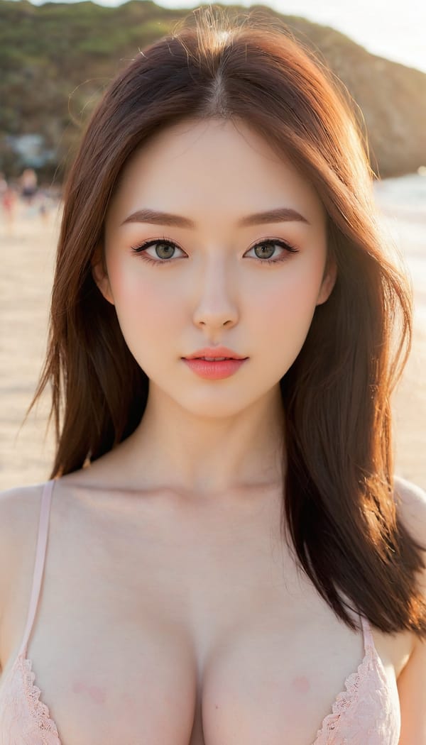 Tags: 21872187, SDXL
{"3": {"inputs": {"seed": 352928043481905, "steps": 32, "cfg": 7.7, "sampler_name": "dpmpp_2m", "scheduler": "karras", "denoise": 1.0, "model": ["27", 0], "positive": ["6", 0], "negative": ["7", 0], "latent_image": ["5", 0]}, "class_type": "KSampler"}, "4": {"inputs": {"ckpt_name": "juggernautXL_v8Rundiffusion.safetensors"}, "class_type": "CheckpointLoaderSimple"}, "5": {"inputs": {"width": 768, "height": 1344, "batch_size": 1}, "class_type": "EmptyLatentImage"}, "6": {"inputs": {"text": "24 year old girl, (sexy lips:0.96), (cute:1.05), (seductive facial expression:1.08), (seductive pose:0.97), (blush:1.08), (pale skin:1.09), (double eyelids:1.10), (beautiful eyes:1.02), (idol:1.12), (temptress:1.02), (slim:1.01), (eyelashes:1.12), (in a seductive pose:1.13), (large perky breasts:1.14), (cleavage:1.00), (thigh gap:1.08), strolling (nude:0.95) at a beach, (portra:1.00), (natural looking skin:1.00), (RAW:1.08), (film:1.04), (skin fuzz:1.02), (detailed skin:1.05), (soft lighting:1.01), (candid cinema:1.03), (textured skin:1.08)", "clip": ["27", 1]}, "class_type": "CLIPTextEncode"}, "7": {"inputs": {"text": "(low resolution:1.06), (watermark:1.14), (worst quality:1.12), (twisted:1.06), (bad hands:1.06), (distorted:1.12)", "clip": ["27", 1]}, "class_type": "CLIPTextEncode"}, "8": {"inputs": {"samples": ["3", 0], "vae": ["4", 2]}, "class_type": "VAEDecode"}, "25": {"inputs": {"lora_name": "nudify_xl.safetensors", "strength_model": 0.05, "strength_clip": 0.34, "model": ["4", 0], "clip": ["4", 1]}, "class_type": "LoraLoader"}, "26": {"inputs": {"lora_name": "shirtlift_SDXL_v2.safetensors", "strength_model": 0.01, "strength_clip": 0.0, "model": ["25", 0], "clip": ["25", 1]}, "class_type": "LoraLoader"}, "27": {"inputs": {"lora_name": "PerfectEyesXL.safetensors", "strength_model": 0.04, "strength_clip": 0.03, "model": ["26", 0], "clip": ["26", 1]}, "class_type": "LoraLoader"}, "30": {"inputs": {"model_name": "4x_NMKD-Superscale-SP_178000_G.pth"}, "class_type": "UpscaleModelLoader"}, "31": {"inputs": {"upscale_model": ["30", 0], "image": ["8", 0]}, "class_type": "ImageUpscaleWithModel"}, "32": {"inputs": {"upscale_method": "lanczos", "scale_by": 0.5, "image": ["31", 0]}, "class_type": "ImageScaleBy"}, "33": {"inputs": {"pixels": ["32", 0], "vae": ["4", 2]}, "class_type": "VAEEncode"}, "34": {"inputs": {"seed": 352928043481905, "steps": 32, "cfg": 7.7, "sampler_name": "dpmpp_2m", "scheduler": "karras", "denoise": 0.3, "model": ["27", 0], "positive": ["6", 0], "negative": ["7", 0], "latent_image": ["33", 0]}, "class_type": "KSampler"}, "36": {"inputs": {"samples": ["34", 0], "vae": ["4", 2]}, "class_type": "VAEDecode"}, "39": {"inputs": {"filename_prefix": "comfyapi-1707538463757", "images": ["36", 0]}, "class_type": "SaveImage"}}