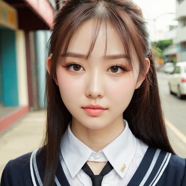 Tags: 21872187, SDXL
{"3": {"inputs": {"seed": 155813059243363, "steps": 64, "cfg": 7.94, "sampler_name": "dpmpp_2m", "scheduler": "karras", "denoise": 1.0, "model": ["27", 0], "positive": ["6", 0], "negative": ["7", 0], "latent_image": ["5", 0]}, "class_type": "KSampler"}, "4": {"inputs": {"ckpt_name": "juggernautxl.safetensors"}, "class_type": "CheckpointLoaderSimple"}, "5": {"inputs": {"width": 1024, "height": 1024, "batch_size": 1}, "class_type": "EmptyLatentImage"}, "6": {"inputs": {"text": "26 year old girl, (sexy lips:0.97), (double eyelids:1.11), (eyelashes:0.98), (beautiful eyes:0.95), (slim:1.04), (cute:1.13), (seductive facial expression:1.13), (temptress:1.12), (detailed face:1.01), (pale skin:0.96), (idol:1.09), (seductive pose:0.97), (blush:0.96), (in a seductive pose:0.95), (large perky breasts:0.96), (cleavage:1.06), (thigh gap:1.13), (school uniform:1.10), choker, busy street, (skin fuzz:1.00), (textured skin:1.03), (natural looking skin:1.04), (soft lighting:1.08), (candid cinema:1.02), (portra:1.01), (film:1.03), (detailed skin:1.00), (RAW:1.09)", "clip": ["27", 1]}, "class_type": "CLIPTextEncode"}, "7": {"inputs": {"text": "(twisted:1.11), (watermark:1.05), (open mouth:1.07), (low resolution:1.08), (distorted:1.13), (worst quality:1.14), (bad hands:1.06)", "clip": ["27", 1]}, "class_type": "CLIPTextEncode"}, "8": {"inputs": {"samples": ["3", 0], "vae": ["4", 2]}, "class_type": "VAEDecode"}, "25": {"inputs": {"lora_name": "nudify_xl.safetensors", "strength_model": 0.2, "strength_clip": 0.07, "model": ["4", 0], "clip": ["4", 1]}, "class_type": "LoraLoader"}, "26": {"inputs": {"lora_name": "shirtlift_SDXL_v2.safetensors", "strength_model": 0.12, "strength_clip": 0.05, "model": ["25", 0], "clip": ["25", 1]}, "class_type": "LoraLoader"}, "27": {"inputs": {"lora_name": "PerfectEyesXL.safetensors", "strength_model": 0.09, "strength_clip": 0.08, "model": ["26", 0], "clip": ["26", 1]}, "class_type": "LoraLoader"}, "30": {"inputs": {"model_name": "4x_NMKD-Superscale-SP_178000_G.pth"}, "class_type": "UpscaleModelLoader"}, "31": {"inputs": {"upscale_model": ["30", 0], "image": ["8", 0]}, "class_type": "ImageUpscaleWithModel"}, "32": {"inputs": {"upscale_method": "lanczos", "scale_by": 0.5, "image": ["31", 0]}, "class_type": "ImageScaleBy"}, "33": {"inputs": {"pixels": ["32", 0], "vae": ["4", 2]}, "class_type": "VAEEncode"}, "34": {"inputs": {"seed": 155813059243363, "steps": 64, "cfg": 7.94, "sampler_name": "dpmpp_2m", "scheduler": "karras", "denoise": 0.3, "model": ["27", 0], "positive": ["6", 0], "negative": ["7", 0], "latent_image": ["33", 0]}, "class_type": "KSampler"}, "36": {"inputs": {"samples": ["34", 0], "vae": ["4", 2]}, "class_type": "VAEDecode"}, "39": {"inputs": {"filename_prefix": "comfyapi-1734168108519", "images": ["36", 0]}, "class_type": "SaveImage"}}