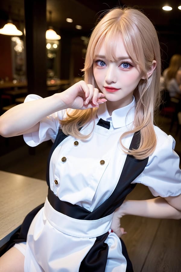 Tags: 21872187
<lora:JapaneseDollLikeness_v15:0.36>, <lora:taiwanDollLikeness_v20:0.21>, (ukrainian:1.02), (waitress wearing uniform:0.94), restaurant, <lora:skirtlift-v4:0.93 <lora:Addams:0.29>, extremely detailed eyes, (photorealistic:0.96), seductive smile, eyelashes, pale skin, sharp, delicate and beautiful girl, solo, (dramatic:1.08)
Negative prompt: drawings, sketches, paintings, (worst quality:1.95)
Steps: 32, Sampler: DPM++ 2M Karras, CFG scale: 7.15, Seed: 1837654293, Size: 512x768, Model hash: fc2511737a, Model: chilloutmix_NiPrunedFp32Fix, Seed resize from: -1x-1, Denoising strength: 0.45, Version: v1.2.1, Hires upscale: 2.0, Hires steps: 16, Hires upscaler: ESRGAN_4x