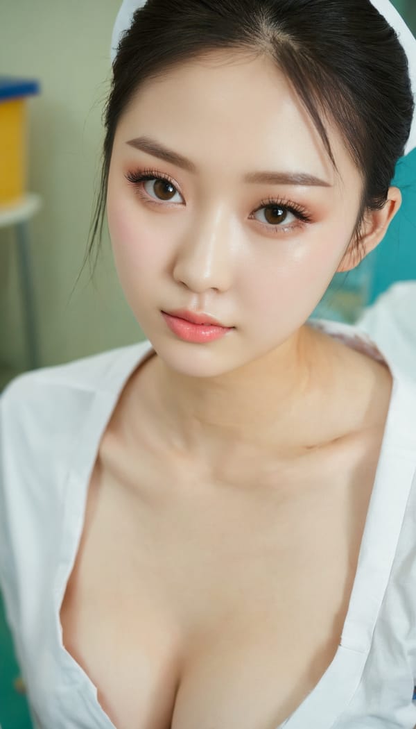 Tags: 21872187, SDXL
{"3": {"inputs": {"seed": 949044015102401, "steps": 32, "cfg": 5.37, "sampler_name": "dpmpp_2m", "scheduler": "karras", "denoise": 1.0, "model": ["27", 0], "positive": ["6", 0], "negative": ["7", 0], "latent_image": ["5", 0]}, "class_type": "KSampler"}, "4": {"inputs": {"ckpt_name": "juggernautxl.safetensors"}, "class_type": "CheckpointLoaderSimple"}, "5": {"inputs": {"width": 768, "height": 1344, "batch_size": 1}, "class_type": "EmptyLatentImage"}, "6": {"inputs": {"text": "20 year old girl, (taiwanese:1.12), (ukrainian:1.05), (seductive facial expression:1.11), (double eyelids:1.09), (eyelashes:1.11), (detailed face:1.11), (sexy lips:1.06), (seductive pose:1.07), (slim:1.05), (cute:1.06), (pale skin:0.96), (blush:1.14), (idol:1.05), (temptress:1.07), (beautiful eyes:0.98), (in a seductive pose:1.02), (large perky breasts:0.99), (cleavage:1.04), (thigh gap:1.13), (nurse in uniform:1.07) working in a hospital ward, (film:1.05), (RAW:1.09), (skin fuzz:1.08), (natural looking skin:1.05), (detailed skin:1.07), (candid cinema:1.00), (textured skin:1.01), (portra:1.08)", "clip": ["27", 1]}, "class_type": "CLIPTextEncode"}, "7": {"inputs": {"text": "(watermark:1.08), (open mouth:1.14), (worst quality:1.06), (low resolution:1.14), (bad hands:1.08), (distorted:1.10), (twisted:1.14)", "clip": ["27", 1]}, "class_type": "CLIPTextEncode"}, "8": {"inputs": {"samples": ["3", 0], "vae": ["4", 2]}, "class_type": "VAEDecode"}, "25": {"inputs": {"lora_name": "nudify_xl.safetensors", "strength_model": 0.32, "strength_clip": 0.21, "model": ["4", 0], "clip": ["4", 1]}, "class_type": "LoraLoader"}, "26": {"inputs": {"lora_name": "shirtlift_SDXL_v2.safetensors", "strength_model": 0.06, "strength_clip": 0.11, "model": ["25", 0], "clip": ["25", 1]}, "class_type": "LoraLoader"}, "27": {"inputs": {"lora_name": "PerfectEyesXL.safetensors", "strength_model": 0.06, "strength_clip": 0.11, "model": ["26", 0], "clip": ["26", 1]}, "class_type": "LoraLoader"}, "30": {"inputs": {"model_name": "4x_NMKD-Superscale-SP_178000_G.pth"}, "class_type": "UpscaleModelLoader"}, "31": {"inputs": {"upscale_model": ["30", 0], "image": ["8", 0]}, "class_type": "ImageUpscaleWithModel"}, "32": {"inputs": {"upscale_method": "lanczos", "scale_by": 0.5, "image": ["31", 0]}, "class_type": "ImageScaleBy"}, "33": {"inputs": {"pixels": ["32", 0], "vae": ["4", 2]}, "class_type": "VAEEncode"}, "34": {"inputs": {"seed": 949044015102401, "steps": 32, "cfg": 5.37, "sampler_name": "dpmpp_2m", "scheduler": "karras", "denoise": 0.3, "model": ["27", 0], "positive": ["6", 0], "negative": ["7", 0], "latent_image": ["33", 0]}, "class_type": "KSampler"}, "36": {"inputs": {"samples": ["34", 0], "vae": ["4", 2]}, "class_type": "VAEDecode"}, "39": {"inputs": {"filename_prefix": "comfyapi-1713766581249", "images": ["36", 0]}, "class_type": "SaveImage"}}