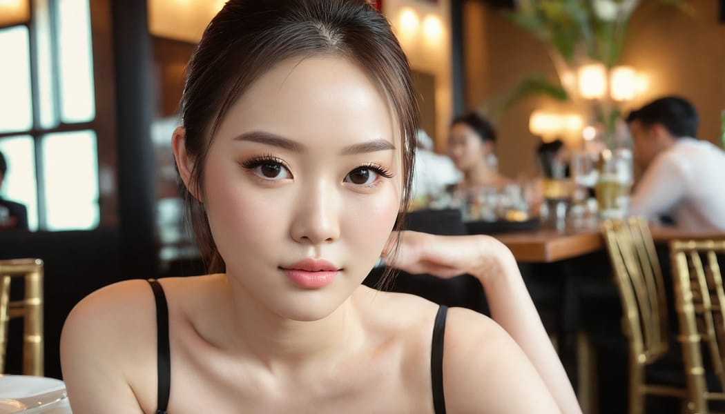 Tags: 21872187, SDXL
{"3": {"inputs": {"seed": 397147034830225, "steps": 32, "cfg": 5.16, "sampler_name": "dpmpp_2m", "scheduler": "karras", "denoise": 1.0, "model": ["27", 0], "positive": ["6", 0], "negative": ["7", 0], "latent_image": ["5", 0]}, "class_type": "KSampler"}, "4": {"inputs": {"ckpt_name": "juggernautxl.safetensors"}, "class_type": "CheckpointLoaderSimple"}, "5": {"inputs": {"width": 1344, "height": 768, "batch_size": 1}, "class_type": "EmptyLatentImage"}, "6": {"inputs": {"text": "28 year old girl, (chinese:1.07), (irish:1.12), (eyelashes:1.05), (idol:1.02), (cute:1.14), (detailed face:1.08), (seductive facial expression:1.00), (seductive pose:1.00), (double eyelids:1.06), (sexy lips:1.04), (beautiful eyes:1.04), (temptress:1.01), (pale skin:1.10), (blush:0.99), (slim:1.07), (on all fours:1.11), (spreading ass cheeks:1.13), (from behind:0.97), (backboob:1.14), (wearing a little black dress:0.96) at a fine dining restaurant, (film:1.09), (portra:1.07), (textured skin:1.09), (skin fuzz:1.00), (candid cinema:1.05), (soft lighting:1.03), (RAW:1.06), (natural looking skin:1.08), (detailed skin:1.03)", "clip": ["27", 1]}, "class_type": "CLIPTextEncode"}, "7": {"inputs": {"text": "(twisted:1.09), (open mouth:1.09), (worst quality:1.13), (bad hands:1.08), (distorted:1.11), (low resolution:1.13), (watermark:1.08)", "clip": ["27", 1]}, "class_type": "CLIPTextEncode"}, "8": {"inputs": {"samples": ["3", 0], "vae": ["4", 2]}, "class_type": "VAEDecode"}, "25": {"inputs": {"lora_name": "nudify_xl.safetensors", "strength_model": 0.01, "strength_clip": 0.2, "model": ["4", 0], "clip": ["4", 1]}, "class_type": "LoraLoader"}, "26": {"inputs": {"lora_name": "shirtlift_SDXL_v2.safetensors", "strength_model": 0.1, "strength_clip": 0.14, "model": ["25", 0], "clip": ["25", 1]}, "class_type": "LoraLoader"}, "27": {"inputs": {"lora_name": "PerfectEyesXL.safetensors", "strength_model": 0.09, "strength_clip": 0.16, "model": ["26", 0], "clip": ["26", 1]}, "class_type": "LoraLoader"}, "30": {"inputs": {"model_name": "4x_NMKD-Superscale-SP_178000_G.pth"}, "class_type": "UpscaleModelLoader"}, "31": {"inputs": {"upscale_model": ["30", 0], "image": ["8", 0]}, "class_type": "ImageUpscaleWithModel"}, "32": {"inputs": {"upscale_method": "lanczos", "scale_by": 0.5, "image": ["31", 0]}, "class_type": "ImageScaleBy"}, "33": {"inputs": {"pixels": ["32", 0], "vae": ["4", 2]}, "class_type": "VAEEncode"}, "34": {"inputs": {"seed": 397147034830225, "steps": 32, "cfg": 5.16, "sampler_name": "dpmpp_2m", "scheduler": "karras", "denoise": 0.3, "model": ["27", 0], "positive": ["6", 0], "negative": ["7", 0], "latent_image": ["33", 0]}, "class_type": "KSampler"}, "36": {"inputs": {"samples": ["34", 0], "vae": ["4", 2]}, "class_type": "VAEDecode"}, "39": {"inputs": {"filename_prefix": "comfyapi-1718528904163", "images": ["36", 0]}, "class_type": "SaveImage"}}