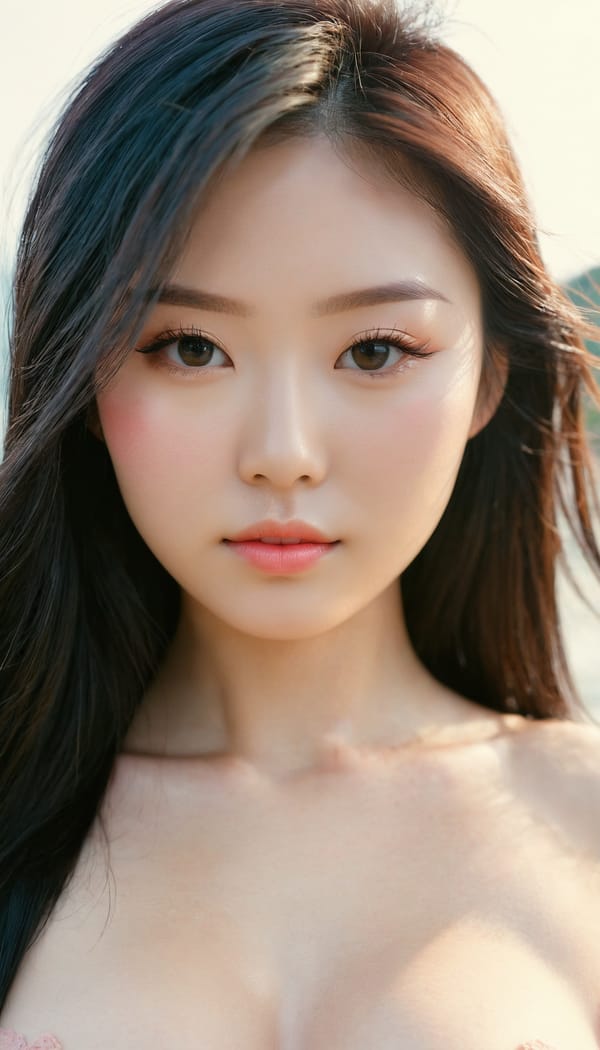 Tags: 21872187, SDXL
{"3": {"inputs": {"seed": 651275105001797, "steps": 32, "cfg": 7.01, "sampler_name": "dpmpp_2m", "scheduler": "karras", "denoise": 1.0, "model": ["27", 0], "positive": ["6", 0], "negative": ["7", 0], "latent_image": ["5", 0]}, "class_type": "KSampler"}, "4": {"inputs": {"ckpt_name": "juggernautxl.safetensors"}, "class_type": "CheckpointLoaderSimple"}, "5": {"inputs": {"width": 768, "height": 1344, "batch_size": 1}, "class_type": "EmptyLatentImage"}, "6": {"inputs": {"text": "21 year old girl, (taiwanese:1.00), (irish:1.05), (eyelashes:1.09), (seductive pose:1.10), (sexy lips:1.12), (blush:1.08), (temptress:1.02), (pale skin:1.10), (idol:1.13), (double eyelids:1.04), (slim:0.96), (detailed face:1.01), (beautiful eyes:1.07), (cute:0.99), (seductive facial expression:0.97), (in a seductive pose:1.09), (large perky breasts:1.03), (cleavage:1.05), (thigh gap:0.96), wearing (bikini:1.02) at a beach, (candid cinema:1.07), (natural looking skin:1.00), (detailed skin:1.04), (skin fuzz:1.00), (soft lighting:1.03), (film:1.07), (portra:1.08), (textured skin:1.06), (RAW:1.06)", "clip": ["27", 1]}, "class_type": "CLIPTextEncode"}, "7": {"inputs": {"text": "(twisted:1.10), (bad hands:1.08), (distorted:1.10), (worst quality:1.10), (open mouth:1.09), (watermark:1.07), (low resolution:1.07)", "clip": ["27", 1]}, "class_type": "CLIPTextEncode"}, "8": {"inputs": {"samples": ["3", 0], "vae": ["4", 2]}, "class_type": "VAEDecode"}, "25": {"inputs": {"lora_name": "nudify_xl.safetensors", "strength_model": 0.22, "strength_clip": 0.21, "model": ["4", 0], "clip": ["4", 1]}, "class_type": "LoraLoader"}, "26": {"inputs": {"lora_name": "shirtlift_SDXL_v2.safetensors", "strength_model": 0.17, "strength_clip": 0.11, "model": ["25", 0], "clip": ["25", 1]}, "class_type": "LoraLoader"}, "27": {"inputs": {"lora_name": "PerfectEyesXL.safetensors", "strength_model": 0.01, "strength_clip": 0.1, "model": ["26", 0], "clip": ["26", 1]}, "class_type": "LoraLoader"}, "30": {"inputs": {"model_name": "4x_NMKD-Superscale-SP_178000_G.pth"}, "class_type": "UpscaleModelLoader"}, "31": {"inputs": {"upscale_model": ["30", 0], "image": ["8", 0]}, "class_type": "ImageUpscaleWithModel"}, "32": {"inputs": {"upscale_method": "lanczos", "scale_by": 0.5, "image": ["31", 0]}, "class_type": "ImageScaleBy"}, "33": {"inputs": {"pixels": ["32", 0], "vae": ["4", 2]}, "class_type": "VAEEncode"}, "34": {"inputs": {"seed": 651275105001797, "steps": 32, "cfg": 7.01, "sampler_name": "dpmpp_2m", "scheduler": "karras", "denoise": 0.3, "model": ["27", 0], "positive": ["6", 0], "negative": ["7", 0], "latent_image": ["33", 0]}, "class_type": "KSampler"}, "36": {"inputs": {"samples": ["34", 0], "vae": ["4", 2]}, "class_type": "VAEDecode"}, "39": {"inputs": {"filename_prefix": "comfyapi-1714180067068", "images": ["36", 0]}, "class_type": "SaveImage"}}