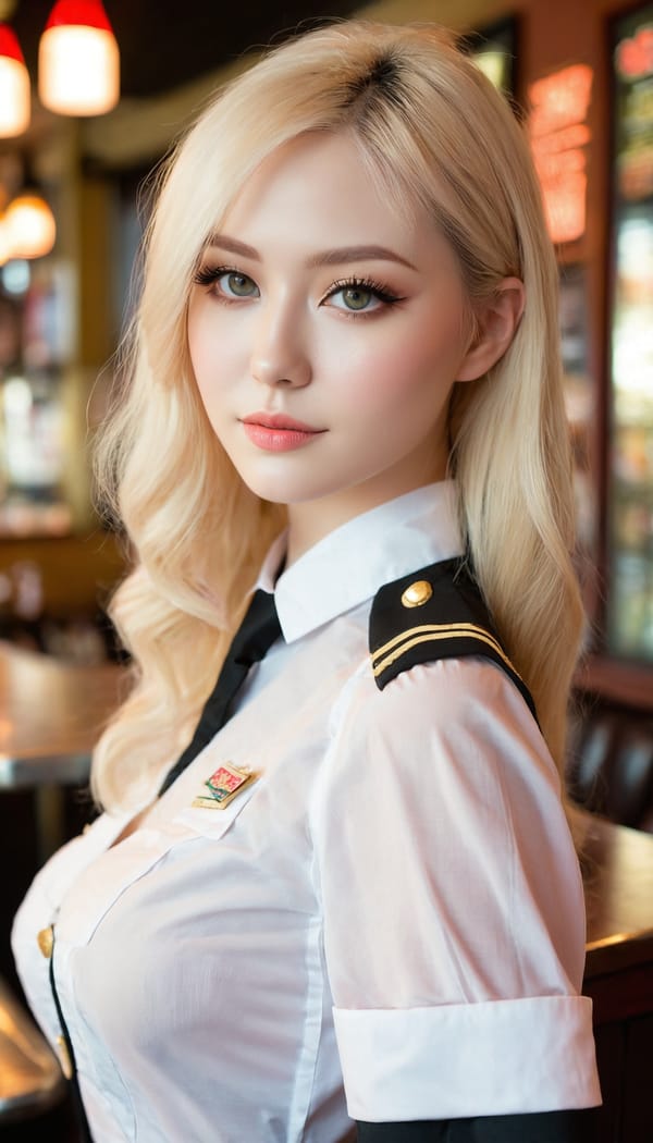 Tags: 21872187, SDXL
{"3": {"inputs": {"seed": 529590534821396, "steps": 64, "cfg": 7.55, "sampler_name": "dpmpp_2m", "scheduler": "karras", "denoise": 1.0, "model": ["27", 0], "positive": ["6", 0], "negative": ["7", 0], "latent_image": ["5", 0]}, "class_type": "KSampler"}, "4": {"inputs": {"ckpt_name": "juggernautxl.safetensors"}, "class_type": "CheckpointLoaderSimple"}, "5": {"inputs": {"width": 768, "height": 1344, "batch_size": 1}, "class_type": "EmptyLatentImage"}, "6": {"inputs": {"text": "27 year old girl, (detailed face:0.95), (slim:1.00), (temptress:1.12), (pale skin:0.95), (idol:1.12), (beautiful eyes:0.96), (eyelashes:1.07), (blush:1.04), (double eyelids:1.07), (sexy lips:0.95), (seductive pose:0.95), (cute:1.08), (seductive facial expression:1.03), (in a seductive pose:1.12), (large perky breasts:1.00), (cleavage:1.06), (thigh gap:1.07), (a waitress in uniform:1.13) working at a restaurant, (soft lighting:1.06), (textured skin:1.09), (RAW:1.01), (detailed skin:1.04), (film:1.00), (candid cinema:1.03), (portra:1.08), (natural looking skin:1.04), (skin fuzz:1.02)", "clip": ["27", 1]}, "class_type": "CLIPTextEncode"}, "7": {"inputs": {"text": "(open mouth:1.07), (watermark:1.09), (distorted:1.12), (twisted:1.08), (worst quality:1.10), (low resolution:1.06)", "clip": ["27", 1]}, "class_type": "CLIPTextEncode"}, "8": {"inputs": {"samples": ["3", 0], "vae": ["4", 2]}, "class_type": "VAEDecode"}, "25": {"inputs": {"lora_name": "nudify_xl.safetensors", "strength_model": 0.16, "strength_clip": 0.1, "model": ["4", 0], "clip": ["4", 1]}, "class_type": "LoraLoader"}, "26": {"inputs": {"lora_name": "shirtlift_SDXL_v2.safetensors", "strength_model": 0.05, "strength_clip": 0.13, "model": ["25", 0], "clip": ["25", 1]}, "class_type": "LoraLoader"}, "27": {"inputs": {"lora_name": "PerfectEyesXL.safetensors", "strength_model": 0.03, "strength_clip": 0.16, "model": ["26", 0], "clip": ["26", 1]}, "class_type": "LoraLoader"}, "30": {"inputs": {"model_name": "4x_NMKD-Superscale-SP_178000_G.pth"}, "class_type": "UpscaleModelLoader"}, "31": {"inputs": {"upscale_model": ["30", 0], "image": ["8", 0]}, "class_type": "ImageUpscaleWithModel"}, "32": {"inputs": {"upscale_method": "lanczos", "scale_by": 0.5, "image": ["31", 0]}, "class_type": "ImageScaleBy"}, "33": {"inputs": {"pixels": ["32", 0], "vae": ["4", 2]}, "class_type": "VAEEncode"}, "34": {"inputs": {"seed": 529590534821396, "steps": 64, "cfg": 7.55, "sampler_name": "dpmpp_2m", "scheduler": "karras", "denoise": 0.3, "model": ["27", 0], "positive": ["6", 0], "negative": ["7", 0], "latent_image": ["33", 0]}, "class_type": "KSampler"}, "36": {"inputs": {"samples": ["34", 0], "vae": ["4", 2]}, "class_type": "VAEDecode"}, "39": {"inputs": {"filename_prefix": "comfyapi-1725312464288", "images": ["36", 0]}, "class_type": "SaveImage"}}