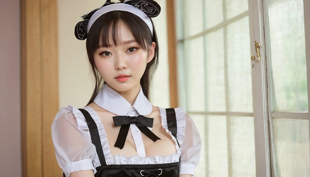 Tags: 21872187, SDXL
{"3": {"inputs": {"seed": 285220971256665, "steps": 32, "cfg": 7.63, "sampler_name": "dpmpp_2m", "scheduler": "karras", "denoise": 1.0, "model": ["27", 0], "positive": ["6", 0], "negative": ["7", 0], "latent_image": ["5", 0]}, "class_type": "KSampler"}, "4": {"inputs": {"ckpt_name": "juggernautxl.safetensors"}, "class_type": "CheckpointLoaderSimple"}, "5": {"inputs": {"width": 1344, "height": 768, "batch_size": 1}, "class_type": "EmptyLatentImage"}, "6": {"inputs": {"text": "19 year old girl, (russian:1.06), (korean:1.01), (taiwanese:1.01), (seductive facial expression:1.05), (sexy lips:1.11), (blush:0.98), (idol:1.13), (seductive pose:0.97), (pale skin:1.05), (double eyelids:1.01), (temptress:1.02), (cute:1.11), (detailed face:0.96), (slim:1.10), (beautiful eyes:0.95), (eyelashes:1.04), (on all fours:1.06), (spreading ass cheeks:1.04), (from behind:0.99), (backboob:1.08), in a (skimpy maid costume:0.95) working at a maid cafe, choker, bowtie, headband, pleated skirt, (skin fuzz:1.00), (RAW:1.09), (portra:1.02), (soft lighting:1.01), (detailed skin:1.02), (candid cinema:1.06), (natural looking skin:1.00), (film:1.01), (textured skin:1.08)", "clip": ["27", 1]}, "class_type": "CLIPTextEncode"}, "7": {"inputs": {"text": "(low resolution:1.08), (distorted:1.12), (bad hands:1.11), (watermark:1.05), (worst quality:1.11), (open mouth:1.09), (twisted:1.06)", "clip": ["27", 1]}, "class_type": "CLIPTextEncode"}, "8": {"inputs": {"samples": ["3", 0], "vae": ["4", 2]}, "class_type": "VAEDecode"}, "25": {"inputs": {"lora_name": "nudify_xl.safetensors", "strength_model": 0.39, "strength_clip": 0.03, "model": ["4", 0], "clip": ["4", 1]}, "class_type": "LoraLoader"}, "26": {"inputs": {"lora_name": "shirtlift_SDXL_v2.safetensors", "strength_model": 0.0, "strength_clip": 0.13, "model": ["25", 0], "clip": ["25", 1]}, "class_type": "LoraLoader"}, "27": {"inputs": {"lora_name": "PerfectEyesXL.safetensors", "strength_model": 0.09, "strength_clip": 0.17, "model": ["26", 0], "clip": ["26", 1]}, "class_type": "LoraLoader"}, "30": {"inputs": {"model_name": "4x_NMKD-Superscale-SP_178000_G.pth"}, "class_type": "UpscaleModelLoader"}, "31": {"inputs": {"upscale_model": ["30", 0], "image": ["8", 0]}, "class_type": "ImageUpscaleWithModel"}, "32": {"inputs": {"upscale_method": "lanczos", "scale_by": 0.5, "image": ["31", 0]}, "class_type": "ImageScaleBy"}, "33": {"inputs": {"pixels": ["32", 0], "vae": ["4", 2]}, "class_type": "VAEEncode"}, "34": {"inputs": {"seed": 285220971256665, "steps": 32, "cfg": 7.63, "sampler_name": "dpmpp_2m", "scheduler": "karras", "denoise": 0.3, "model": ["27", 0], "positive": ["6", 0], "negative": ["7", 0], "latent_image": ["33", 0]}, "class_type": "KSampler"}, "36": {"inputs": {"samples": ["34", 0], "vae": ["4", 2]}, "class_type": "VAEDecode"}, "39": {"inputs": {"filename_prefix": "comfyapi-1718215270193", "images": ["36", 0]}, "class_type": "SaveImage"}}