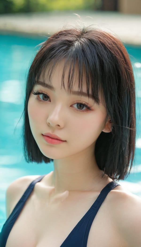 Tags: 21872187, SDXL
{"3": {"inputs": {"seed": 702604648889397, "steps": 32, "cfg": 5.52, "sampler_name": "dpmpp_2m", "scheduler": "karras", "denoise": 1.0, "model": ["27", 0], "positive": ["6", 0], "negative": ["7", 0], "latent_image": ["5", 0]}, "class_type": "KSampler"}, "4": {"inputs": {"ckpt_name": "juggernautxl.safetensors"}, "class_type": "CheckpointLoaderSimple"}, "5": {"inputs": {"width": 768, "height": 1344, "batch_size": 1}, "class_type": "EmptyLatentImage"}, "6": {"inputs": {"text": "22 year old girl, (irish:1.13), (taiwanese:1.05), (cute:1.08), (blush:0.96), (sexy lips:1.01), (double eyelids:0.97), (detailed face:0.98), (pale skin:1.13), (idol:1.00), (beautiful eyes:1.10), (slim:1.02), (seductive pose:1.08), (eyelashes:1.12), (seductive facial expression:1.01), (in a seductive pose:0.98), (large perky breasts:1.03), (cleavage:1.06), (thigh gap:0.98), (in a swimsuit:0.99) at a pool, (soft lighting:1.01), (film:1.06), (RAW:1.08), (natural looking skin:1.08), (portra:1.03), (textured skin:1.00), (skin fuzz:1.01), (detailed skin:1.05), (candid cinema:1.00)", "clip": ["27", 1]}, "class_type": "CLIPTextEncode"}, "7": {"inputs": {"text": "(bad hands:1.12), (watermark:1.05), (open mouth:1.12), (low resolution:1.11), (distorted:1.06), (worst quality:1.13), (twisted:1.13)", "clip": ["27", 1]}, "class_type": "CLIPTextEncode"}, "8": {"inputs": {"samples": ["3", 0], "vae": ["4", 2]}, "class_type": "VAEDecode"}, "25": {"inputs": {"lora_name": "nudify_xl.safetensors", "strength_model": 0.17, "strength_clip": 0.37, "model": ["4", 0], "clip": ["4", 1]}, "class_type": "LoraLoader"}, "26": {"inputs": {"lora_name": "shirtlift_SDXL_v2.safetensors", "strength_model": 0.01, "strength_clip": 0.1, "model": ["25", 0], "clip": ["25", 1]}, "class_type": "LoraLoader"}, "27": {"inputs": {"lora_name": "PerfectEyesXL.safetensors", "strength_model": 0.0, "strength_clip": 0.01, "model": ["26", 0], "clip": ["26", 1]}, "class_type": "LoraLoader"}, "30": {"inputs": {"model_name": "4x_NMKD-Superscale-SP_178000_G.pth"}, "class_type": "UpscaleModelLoader"}, "31": {"inputs": {"upscale_model": ["30", 0], "image": ["8", 0]}, "class_type": "ImageUpscaleWithModel"}, "32": {"inputs": {"upscale_method": "lanczos", "scale_by": 0.5, "image": ["31", 0]}, "class_type": "ImageScaleBy"}, "33": {"inputs": {"pixels": ["32", 0], "vae": ["4", 2]}, "class_type": "VAEEncode"}, "34": {"inputs": {"seed": 702604648889397, "steps": 32, "cfg": 5.52, "sampler_name": "dpmpp_2m", "scheduler": "karras", "denoise": 0.3, "model": ["27", 0], "positive": ["6", 0], "negative": ["7", 0], "latent_image": ["33", 0]}, "class_type": "KSampler"}, "36": {"inputs": {"samples": ["34", 0], "vae": ["4", 2]}, "class_type": "VAEDecode"}, "39": {"inputs": {"filename_prefix": "comfyapi-1731154956883", "images": ["36", 0]}, "class_type": "SaveImage"}}