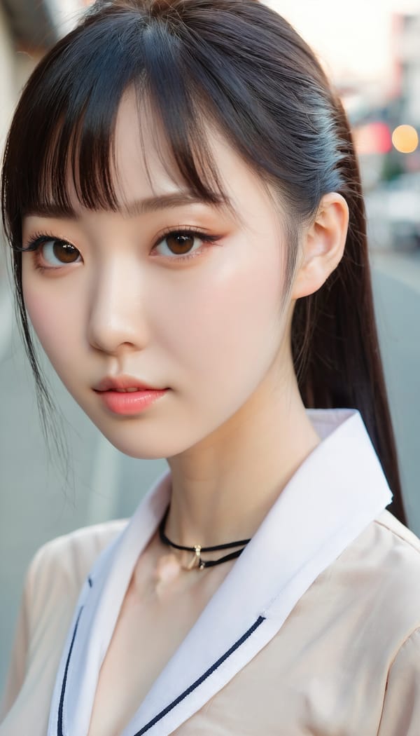 Tags: 21872187, SDXL
{"3": {"inputs": {"seed": 933870590051847, "steps": 64, "cfg": 7.36, "sampler_name": "dpmpp_2m", "scheduler": "karras", "denoise": 1.0, "model": ["27", 0], "positive": ["6", 0], "negative": ["7", 0], "latent_image": ["5", 0]}, "class_type": "KSampler"}, "4": {"inputs": {"ckpt_name": "juggernautxl.safetensors"}, "class_type": "CheckpointLoaderSimple"}, "5": {"inputs": {"width": 768, "height": 1344, "batch_size": 1}, "class_type": "EmptyLatentImage"}, "6": {"inputs": {"text": "26 year old girl, (chinese:1.00), (russian:1.12), (japanese:0.98), (cute:1.02), (pale skin:1.11), (double eyelids:1.02), (temptress:1.06), (seductive pose:1.14), (eyelashes:1.11), (sexy lips:0.98), (blush:1.06), (detailed face:0.96), (beautiful eyes:0.96), (idol:1.13), (seductive facial expression:1.14), (slim:1.04), (in a seductive pose:1.03), (large perky breasts:0.99), (cleavage:1.10), (thigh gap:1.02), (school uniform:1.08), choker, busy street, (RAW:1.03), (textured skin:1.01), (skin fuzz:1.07), (candid cinema:1.05), (soft lighting:1.04), (detailed skin:1.05), (portra:1.02), (film:1.00), (natural looking skin:1.07)", "clip": ["27", 1]}, "class_type": "CLIPTextEncode"}, "7": {"inputs": {"text": "(twisted:1.09), (watermark:1.06), (low resolution:1.08), (bad hands:1.11), (worst quality:1.08), (open mouth:1.11), (distorted:1.06)", "clip": ["27", 1]}, "class_type": "CLIPTextEncode"}, "8": {"inputs": {"samples": ["3", 0], "vae": ["4", 2]}, "class_type": "VAEDecode"}, "25": {"inputs": {"lora_name": "nudify_xl.safetensors", "strength_model": 0.19, "strength_clip": 0.11, "model": ["4", 0], "clip": ["4", 1]}, "class_type": "LoraLoader"}, "26": {"inputs": {"lora_name": "shirtlift_SDXL_v2.safetensors", "strength_model": 0.19, "strength_clip": 0.0, "model": ["25", 0], "clip": ["25", 1]}, "class_type": "LoraLoader"}, "27": {"inputs": {"lora_name": "PerfectEyesXL.safetensors", "strength_model": 0.1, "strength_clip": 0.18, "model": ["26", 0], "clip": ["26", 1]}, "class_type": "LoraLoader"}, "30": {"inputs": {"model_name": "4x_NMKD-Superscale-SP_178000_G.pth"}, "class_type": "UpscaleModelLoader"}, "31": {"inputs": {"upscale_model": ["30", 0], "image": ["8", 0]}, "class_type": "ImageUpscaleWithModel"}, "32": {"inputs": {"upscale_method": "lanczos", "scale_by": 0.5, "image": ["31", 0]}, "class_type": "ImageScaleBy"}, "33": {"inputs": {"pixels": ["32", 0], "vae": ["4", 2]}, "class_type": "VAEEncode"}, "34": {"inputs": {"seed": 933870590051847, "steps": 64, "cfg": 7.36, "sampler_name": "dpmpp_2m", "scheduler": "karras", "denoise": 0.3, "model": ["27", 0], "positive": ["6", 0], "negative": ["7", 0], "latent_image": ["33", 0]}, "class_type": "KSampler"}, "36": {"inputs": {"samples": ["34", 0], "vae": ["4", 2]}, "class_type": "VAEDecode"}, "39": {"inputs": {"filename_prefix": "comfyapi-1733887037102", "images": ["36", 0]}, "class_type": "SaveImage"}}