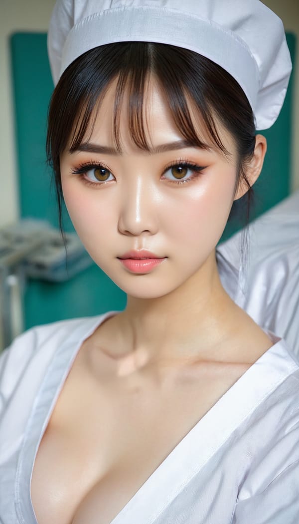 Tags: 21872187, SDXL
{"3": {"inputs": {"seed": 378876264263279, "steps": 64, "cfg": 7.71, "sampler_name": "dpmpp_2m", "scheduler": "karras", "denoise": 1.0, "model": ["27", 0], "positive": ["6", 0], "negative": ["7", 0], "latent_image": ["5", 0]}, "class_type": "KSampler"}, "4": {"inputs": {"ckpt_name": "juggernautxl.safetensors"}, "class_type": "CheckpointLoaderSimple"}, "5": {"inputs": {"width": 768, "height": 1344, "batch_size": 1}, "class_type": "EmptyLatentImage"}, "6": {"inputs": {"text": "26 year old girl, (japanese:1.08), (ukrainian:1.14), (chinese:0.95), (cute:1.14), (seductive pose:1.13), (slim:1.12), (detailed face:1.04), (eyelashes:0.98), (blush:1.06), (sexy lips:1.00), (double eyelids:1.10), (temptress:1.01), (seductive facial expression:1.07), (pale skin:1.11), (idol:0.95), (beautiful eyes:1.13), (in a seductive pose:1.01), (large perky breasts:1.11), (cleavage:0.99), (thigh gap:1.07), (nurse in uniform:1.05) working in a hospital ward, (skin fuzz:1.06), (natural looking skin:1.06), (RAW:1.05), (candid cinema:1.03), (portra:1.01), (soft lighting:1.09), (detailed skin:1.03), (textured skin:1.06), (film:1.02)", "clip": ["27", 1]}, "class_type": "CLIPTextEncode"}, "7": {"inputs": {"text": "(open mouth:1.05), (distorted:1.12), (worst quality:1.08), (low resolution:1.10), (watermark:1.07), (twisted:1.10), (bad hands:1.08)", "clip": ["27", 1]}, "class_type": "CLIPTextEncode"}, "8": {"inputs": {"samples": ["3", 0], "vae": ["4", 2]}, "class_type": "VAEDecode"}, "25": {"inputs": {"lora_name": "nudify_xl.safetensors", "strength_model": 0.0, "strength_clip": 0.0, "model": ["4", 0], "clip": ["4", 1]}, "class_type": "LoraLoader"}, "26": {"inputs": {"lora_name": "shirtlift_SDXL_v2.safetensors", "strength_model": 0.14, "strength_clip": 0.19, "model": ["25", 0], "clip": ["25", 1]}, "class_type": "LoraLoader"}, "27": {"inputs": {"lora_name": "PerfectEyesXL.safetensors", "strength_model": 0.1, "strength_clip": 0.05, "model": ["26", 0], "clip": ["26", 1]}, "class_type": "LoraLoader"}, "30": {"inputs": {"model_name": "4x_NMKD-Superscale-SP_178000_G.pth"}, "class_type": "UpscaleModelLoader"}, "31": {"inputs": {"upscale_model": ["30", 0], "image": ["8", 0]}, "class_type": "ImageUpscaleWithModel"}, "32": {"inputs": {"upscale_method": "lanczos", "scale_by": 0.5, "image": ["31", 0]}, "class_type": "ImageScaleBy"}, "33": {"inputs": {"pixels": ["32", 0], "vae": ["4", 2]}, "class_type": "VAEEncode"}, "34": {"inputs": {"seed": 378876264263279, "steps": 64, "cfg": 7.71, "sampler_name": "dpmpp_2m", "scheduler": "karras", "denoise": 0.3, "model": ["27", 0], "positive": ["6", 0], "negative": ["7", 0], "latent_image": ["33", 0]}, "class_type": "KSampler"}, "36": {"inputs": {"samples": ["34", 0], "vae": ["4", 2]}, "class_type": "VAEDecode"}, "39": {"inputs": {"filename_prefix": "comfyapi-1732627306876", "images": ["36", 0]}, "class_type": "SaveImage"}}