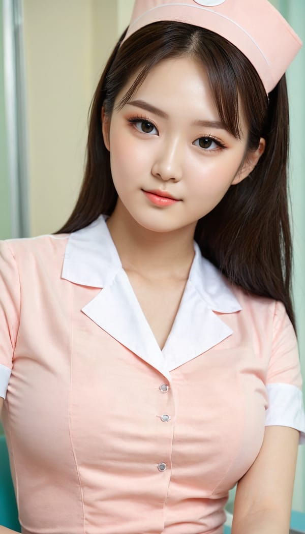 Tags: 21872187, SDXL
{"3": {"inputs": {"seed": 196396760642676, "steps": 32, "cfg": 7.53, "sampler_name": "dpmpp_2m", "scheduler": "karras", "denoise": 1.0, "model": ["27", 0], "positive": ["6", 0], "negative": ["7", 0], "latent_image": ["5", 0]}, "class_type": "KSampler"}, "4": {"inputs": {"ckpt_name": "juggernautXL_v8Rundiffusion.safetensors"}, "class_type": "CheckpointLoaderSimple"}, "5": {"inputs": {"width": 768, "height": 1344, "batch_size": 1}, "class_type": "EmptyLatentImage"}, "6": {"inputs": {"text": "20 year old girl, (korean:0.95), (russian:1.03), (temptress:1.13), (eyelashes:0.96), (blush:1.12), (beautiful eyes:1.14), (idol:1.05), (cute:1.14), (sexy lips:1.02), (slim:1.06), (detailed face:1.11), (pale skin:1.04), (seductive pose:1.03), (seductive facial expression:0.97), (double eyelids:1.09), (in a seductive pose:1.06), (large perky breasts:1.05), (cleavage:1.09), (thigh gap:0.96), (nurse in uniform:1.11) working in a hospital ward, (detailed skin:1.06), (portra:1.05), (soft lighting:1.01), (skin fuzz:1.07), (film:1.08), (RAW:1.04), (textured skin:1.00), (natural looking skin:1.00), (candid cinema:1.05)", "clip": ["27", 1]}, "class_type": "CLIPTextEncode"}, "7": {"inputs": {"text": "(low resolution:1.09), (watermark:1.08), (distorted:1.13), (twisted:1.09), (worst quality:1.09), (open mouth:1.06), (bad hands:1.09)", "clip": ["27", 1]}, "class_type": "CLIPTextEncode"}, "8": {"inputs": {"samples": ["3", 0], "vae": ["4", 2]}, "class_type": "VAEDecode"}, "25": {"inputs": {"lora_name": "nudify_xl.safetensors", "strength_model": 0.14, "strength_clip": 0.31, "model": ["4", 0], "clip": ["4", 1]}, "class_type": "LoraLoader"}, "26": {"inputs": {"lora_name": "shirtlift_SDXL_v2.safetensors", "strength_model": 0.11, "strength_clip": 0.09, "model": ["25", 0], "clip": ["25", 1]}, "class_type": "LoraLoader"}, "27": {"inputs": {"lora_name": "PerfectEyesXL.safetensors", "strength_model": 0.11, "strength_clip": 0.12, "model": ["26", 0], "clip": ["26", 1]}, "class_type": "LoraLoader"}, "30": {"inputs": {"model_name": "4x_NMKD-Superscale-SP_178000_G.pth"}, "class_type": "UpscaleModelLoader"}, "31": {"inputs": {"upscale_model": ["30", 0], "image": ["8", 0]}, "class_type": "ImageUpscaleWithModel"}, "32": {"inputs": {"upscale_method": "lanczos", "scale_by": 0.5, "image": ["31", 0]}, "class_type": "ImageScaleBy"}, "33": {"inputs": {"pixels": ["32", 0], "vae": ["4", 2]}, "class_type": "VAEEncode"}, "34": {"inputs": {"seed": 196396760642676, "steps": 32, "cfg": 7.53, "sampler_name": "dpmpp_2m", "scheduler": "karras", "denoise": 0.3, "model": ["27", 0], "positive": ["6", 0], "negative": ["7", 0], "latent_image": ["33", 0]}, "class_type": "KSampler"}, "36": {"inputs": {"samples": ["34", 0], "vae": ["4", 2]}, "class_type": "VAEDecode"}, "39": {"inputs": {"filename_prefix": "comfyapi-1707556872877", "images": ["36", 0]}, "class_type": "SaveImage"}}