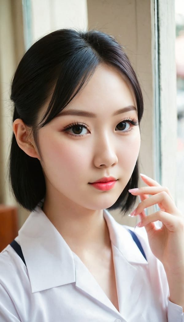 Tags: 21872187, SDXL
{"3": {"inputs": {"seed": 716978191217502, "steps": 32, "cfg": 7.7, "sampler_name": "dpmpp_2m", "scheduler": "karras", "denoise": 1.0, "model": ["27", 0], "positive": ["6", 0], "negative": ["7", 0], "latent_image": ["5", 0]}, "class_type": "KSampler"}, "4": {"inputs": {"ckpt_name": "juggernautXL_v8Rundiffusion.safetensors"}, "class_type": "CheckpointLoaderSimple"}, "5": {"inputs": {"width": 768, "height": 1344, "batch_size": 1}, "class_type": "EmptyLatentImage"}, "6": {"inputs": {"text": "27 year old girl, (taiwanese:1.06), (ukrainian:1.00), (chinese:1.04), (russian:1.09), (eyelashes:1.12), (slim:1.06), (pale skin:1.10), (cute:1.10), (sexy lips:1.07), (double eyelids:1.02), (beautiful eyes:1.03), (blush:1.04), (seductive pose:1.07), (seductive facial expression:1.02), (temptress:1.08), (idol:0.95), (detailed face:1.03), (in a seductive pose:1.11), (large perky breasts:1.01), (cleavage:1.12), (thigh gap:1.01), (school uniform:1.04), choker, busy street, (textured skin:1.08), (detailed skin:1.01), (candid cinema:1.05), (skin fuzz:1.01), (RAW:1.01), (film:1.03), (soft lighting:1.01), (portra:1.04), (natural looking skin:1.00)", "clip": ["27", 1]}, "class_type": "CLIPTextEncode"}, "7": {"inputs": {"text": "(bad hands:1.10), (low resolution:1.13), (distorted:1.05), (worst quality:1.11), (watermark:1.10), (twisted:1.05), (open mouth:1.14)", "clip": ["27", 1]}, "class_type": "CLIPTextEncode"}, "8": {"inputs": {"samples": ["3", 0], "vae": ["4", 2]}, "class_type": "VAEDecode"}, "25": {"inputs": {"lora_name": "nudify_xl.safetensors", "strength_model": 0.13, "strength_clip": 0.3, "model": ["4", 0], "clip": ["4", 1]}, "class_type": "LoraLoader"}, "26": {"inputs": {"lora_name": "shirtlift_SDXL_v2.safetensors", "strength_model": 0.04, "strength_clip": 0.12, "model": ["25", 0], "clip": ["25", 1]}, "class_type": "LoraLoader"}, "27": {"inputs": {"lora_name": "PerfectEyesXL.safetensors", "strength_model": 0.18, "strength_clip": 0.19, "model": ["26", 0], "clip": ["26", 1]}, "class_type": "LoraLoader"}, "30": {"inputs": {"model_name": "4x_NMKD-Superscale-SP_178000_G.pth"}, "class_type": "UpscaleModelLoader"}, "31": {"inputs": {"upscale_model": ["30", 0], "image": ["8", 0]}, "class_type": "ImageUpscaleWithModel"}, "32": {"inputs": {"upscale_method": "lanczos", "scale_by": 0.5, "image": ["31", 0]}, "class_type": "ImageScaleBy"}, "33": {"inputs": {"pixels": ["32", 0], "vae": ["4", 2]}, "class_type": "VAEEncode"}, "34": {"inputs": {"seed": 716978191217502, "steps": 32, "cfg": 7.7, "sampler_name": "dpmpp_2m", "scheduler": "karras", "denoise": 0.3, "model": ["27", 0], "positive": ["6", 0], "negative": ["7", 0], "latent_image": ["33", 0]}, "class_type": "KSampler"}, "36": {"inputs": {"samples": ["34", 0], "vae": ["4", 2]}, "class_type": "VAEDecode"}, "39": {"inputs": {"filename_prefix": "comfyapi-1707992415281", "images": ["36", 0]}, "class_type": "SaveImage"}}