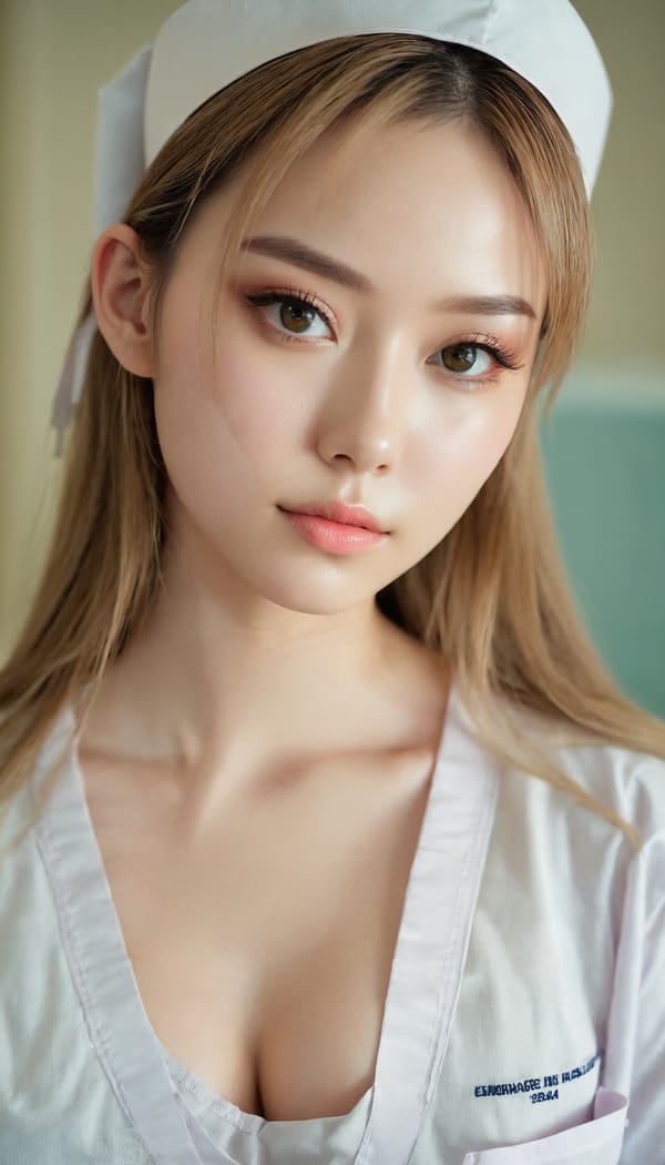 Tags: 21872187, SDXL
{"3": {"inputs": {"seed": 667721290051617, "steps": 32, "cfg": 6.79, "sampler_name": "dpmpp_2m", "scheduler": "karras", "denoise": 1.0, "model": ["27", 0], "positive": ["6", 0], "negative": ["7", 0], "latent_image": ["5", 0]}, "class_type": "KSampler"}, "4": {"inputs": {"ckpt_name": "juggernautxl.safetensors"}, "class_type": "CheckpointLoaderSimple"}, "5": {"inputs": {"width": 768, "height": 1344, "batch_size": 1}, "class_type": "EmptyLatentImage"}, "6": {"inputs": {"text": "23 year old girl, (seductive facial expression:0.97), (slim:0.98), (seductive pose:1.03), (blush:1.10), (sexy lips:1.14), (cute:0.98), (beautiful eyes:1.14), (detailed face:1.03), (double eyelids:1.05), (eyelashes:1.05), (idol:1.03), (pale skin:1.00), (in a seductive pose:0.97), (large perky breasts:0.98), (cleavage:1.01), (thigh gap:0.99), (nurse in uniform:0.97) working in a hospital ward, (film:1.01), (detailed skin:1.07), (portra:1.06), (RAW:1.04), (textured skin:1.08), (candid cinema:1.05), (natural looking skin:1.00), (soft lighting:1.06), (skin fuzz:1.07)", "clip": ["27", 1]}, "class_type": "CLIPTextEncode"}, "7": {"inputs": {"text": "(low resolution:1.09), (distorted:1.09), (twisted:1.11), (open mouth:1.11), (bad hands:1.08), (worst quality:1.11), (watermark:1.14)", "clip": ["27", 1]}, "class_type": "CLIPTextEncode"}, "8": {"inputs": {"samples": ["3", 0], "vae": ["4", 2]}, "class_type": "VAEDecode"}, "25": {"inputs": {"lora_name": "nudify_xl.safetensors", "strength_model": 0.19, "strength_clip": 0.06, "model": ["4", 0], "clip": ["4", 1]}, "class_type": "LoraLoader"}, "26": {"inputs": {"lora_name": "shirtlift_SDXL_v2.safetensors", "strength_model": 0.0, "strength_clip": 0.07, "model": ["25", 0], "clip": ["25", 1]}, "class_type": "LoraLoader"}, "27": {"inputs": {"lora_name": "PerfectEyesXL.safetensors", "strength_model": 0.08, "strength_clip": 0.0, "model": ["26", 0], "clip": ["26", 1]}, "class_type": "LoraLoader"}, "30": {"inputs": {"model_name": "4x_NMKD-Superscale-SP_178000_G.pth"}, "class_type": "UpscaleModelLoader"}, "31": {"inputs": {"upscale_model": ["30", 0], "image": ["8", 0]}, "class_type": "ImageUpscaleWithModel"}, "32": {"inputs": {"upscale_method": "lanczos", "scale_by": 0.5, "image": ["31", 0]}, "class_type": "ImageScaleBy"}, "33": {"inputs": {"pixels": ["32", 0], "vae": ["4", 2]}, "class_type": "VAEEncode"}, "34": {"inputs": {"seed": 667721290051617, "steps": 32, "cfg": 6.79, "sampler_name": "dpmpp_2m", "scheduler": "karras", "denoise": 0.3, "model": ["27", 0], "positive": ["6", 0], "negative": ["7", 0], "latent_image": ["33", 0]}, "class_type": "KSampler"}, "36": {"inputs": {"samples": ["34", 0], "vae": ["4", 2]}, "class_type": "VAEDecode"}, "39": {"inputs": {"filename_prefix": "comfyapi-1726614121536", "images": ["36", 0]}, "class_type": "SaveImage"}}