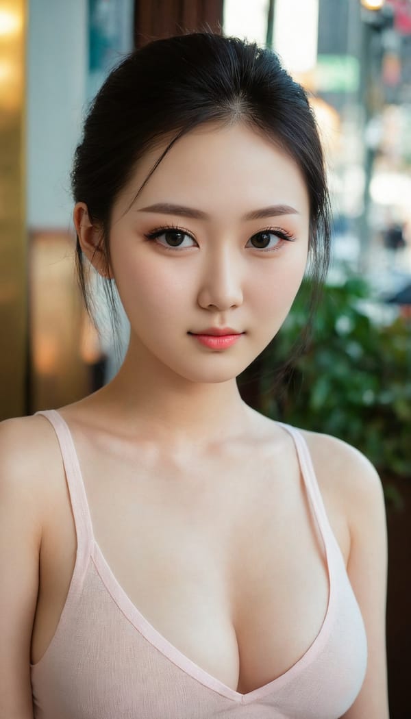 Tags: 21872187, SDXL
{"3": {"inputs": {"seed": 823433842042854, "steps": 32, "cfg": 5.99, "sampler_name": "dpmpp_2m", "scheduler": "karras", "denoise": 1.0, "model": ["27", 0], "positive": ["6", 0], "negative": ["7", 0], "latent_image": ["5", 0]}, "class_type": "KSampler"}, "4": {"inputs": {"ckpt_name": "juggernautXL_v8Rundiffusion.safetensors"}, "class_type": "CheckpointLoaderSimple"}, "5": {"inputs": {"width": 768, "height": 1344, "batch_size": 1}, "class_type": "EmptyLatentImage"}, "6": {"inputs": {"text": "22 year old girl, (russian:1.08), (taiwanese:1.09), (japanese:1.07), (temptress:1.05), (pale skin:0.96), (eyelashes:1.07), (seductive pose:1.11), (double eyelids:1.08), (idol:1.14), (detailed face:0.97), (cute:0.98), (blush:1.08), (slim:0.96), (sexy lips:1.08), (beautiful eyes:1.13), (seductive facial expression:1.05), (in a seductive pose:1.06), (large perky breasts:0.97), (cleavage:1.02), (thigh gap:0.99), (white tanktop:0.95), busy street, (candid cinema:1.01), (textured skin:1.08), (skin fuzz:1.00), (RAW:1.02), (portra:1.03), (soft lighting:1.09), (natural looking skin:1.01), (film:1.00), (detailed skin:1.08)", "clip": ["27", 1]}, "class_type": "CLIPTextEncode"}, "7": {"inputs": {"text": "(bad hands:1.07), (open mouth:1.09), (worst quality:1.12), (distorted:1.11), (twisted:1.06), (low resolution:1.10), (watermark:1.09)", "clip": ["27", 1]}, "class_type": "CLIPTextEncode"}, "8": {"inputs": {"samples": ["3", 0], "vae": ["4", 2]}, "class_type": "VAEDecode"}, "25": {"inputs": {"lora_name": "nudify_xl.safetensors", "strength_model": 0.32, "strength_clip": 0.37, "model": ["4", 0], "clip": ["4", 1]}, "class_type": "LoraLoader"}, "26": {"inputs": {"lora_name": "shirtlift_SDXL_v2.safetensors", "strength_model": 0.03, "strength_clip": 0.08, "model": ["25", 0], "clip": ["25", 1]}, "class_type": "LoraLoader"}, "27": {"inputs": {"lora_name": "PerfectEyesXL.safetensors", "strength_model": 0.11, "strength_clip": 0.02, "model": ["26", 0], "clip": ["26", 1]}, "class_type": "LoraLoader"}, "30": {"inputs": {"model_name": "4x_NMKD-Superscale-SP_178000_G.pth"}, "class_type": "UpscaleModelLoader"}, "31": {"inputs": {"upscale_model": ["30", 0], "image": ["8", 0]}, "class_type": "ImageUpscaleWithModel"}, "32": {"inputs": {"upscale_method": "lanczos", "scale_by": 0.5, "image": ["31", 0]}, "class_type": "ImageScaleBy"}, "33": {"inputs": {"pixels": ["32", 0], "vae": ["4", 2]}, "class_type": "VAEEncode"}, "34": {"inputs": {"seed": 823433842042854, "steps": 32, "cfg": 5.99, "sampler_name": "dpmpp_2m", "scheduler": "karras", "denoise": 0.3, "model": ["27", 0], "positive": ["6", 0], "negative": ["7", 0], "latent_image": ["33", 0]}, "class_type": "KSampler"}, "36": {"inputs": {"samples": ["34", 0], "vae": ["4", 2]}, "class_type": "VAEDecode"}, "39": {"inputs": {"filename_prefix": "comfyapi-1707383077128", "images": ["36", 0]}, "class_type": "SaveImage"}}