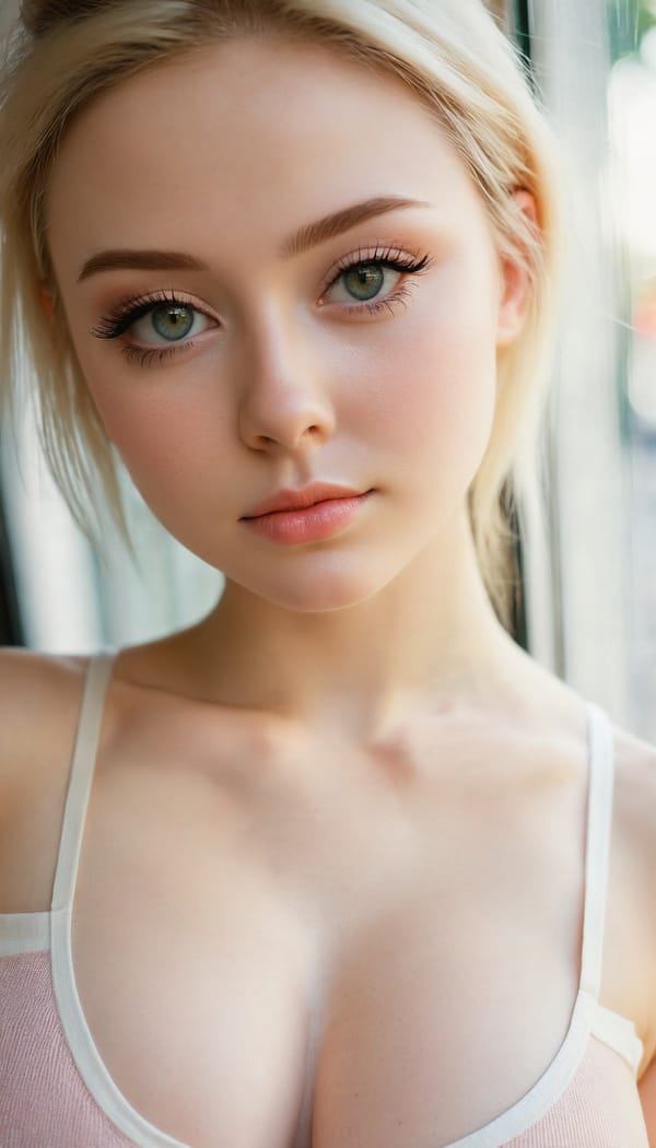 Tags: 21872187, SDXL
{"3": {"inputs": {"seed": 598554605193223, "steps": 64, "cfg": 6.24, "sampler_name": "dpmpp_2m", "scheduler": "karras", "denoise": 1.0, "model": ["27", 0], "positive": ["6", 0], "negative": ["7", 0], "latent_image": ["5", 0]}, "class_type": "KSampler"}, "4": {"inputs": {"ckpt_name": "juggernautxl.safetensors"}, "class_type": "CheckpointLoaderSimple"}, "5": {"inputs": {"width": 768, "height": 1344, "batch_size": 1}, "class_type": "EmptyLatentImage"}, "6": {"inputs": {"text": "21 year old girl, (irish:1.04), (slim:1.14), (double eyelids:1.09), (sexy lips:1.02), (cute:1.07), (eyelashes:1.11), (seductive facial expression:1.14), (temptress:0.96), (pale skin:1.10), (seductive pose:1.08), (detailed face:1.07), (blush:1.11), (idol:1.04), (beautiful eyes:1.09), (in a seductive pose:0.96), (large perky breasts:1.06), (cleavage:1.10), (thigh gap:1.03), (white tanktop:0.99), busy street, (RAW:1.04), (skin fuzz:1.01), (detailed skin:1.05), (natural looking skin:1.00), (candid cinema:1.05), (soft lighting:1.02), (portra:1.09), (film:1.03), (textured skin:1.02)", "clip": ["27", 1]}, "class_type": "CLIPTextEncode"}, "7": {"inputs": {"text": "(worst quality:1.05), (open mouth:1.05), (bad hands:1.14), (distorted:1.12), (twisted:1.05), (low resolution:1.10), (watermark:1.11)", "clip": ["27", 1]}, "class_type": "CLIPTextEncode"}, "8": {"inputs": {"samples": ["3", 0], "vae": ["4", 2]}, "class_type": "VAEDecode"}, "25": {"inputs": {"lora_name": "nudify_xl.safetensors", "strength_model": 0.19, "strength_clip": 0.02, "model": ["4", 0], "clip": ["4", 1]}, "class_type": "LoraLoader"}, "26": {"inputs": {"lora_name": "shirtlift_SDXL_v2.safetensors", "strength_model": 0.13, "strength_clip": 0.15, "model": ["25", 0], "clip": ["25", 1]}, "class_type": "LoraLoader"}, "27": {"inputs": {"lora_name": "PerfectEyesXL.safetensors", "strength_model": 0.17, "strength_clip": 0.19, "model": ["26", 0], "clip": ["26", 1]}, "class_type": "LoraLoader"}, "30": {"inputs": {"model_name": "4x_NMKD-Superscale-SP_178000_G.pth"}, "class_type": "UpscaleModelLoader"}, "31": {"inputs": {"upscale_model": ["30", 0], "image": ["8", 0]}, "class_type": "ImageUpscaleWithModel"}, "32": {"inputs": {"upscale_method": "lanczos", "scale_by": 0.5, "image": ["31", 0]}, "class_type": "ImageScaleBy"}, "33": {"inputs": {"pixels": ["32", 0], "vae": ["4", 2]}, "class_type": "VAEEncode"}, "34": {"inputs": {"seed": 598554605193223, "steps": 64, "cfg": 6.24, "sampler_name": "dpmpp_2m", "scheduler": "karras", "denoise": 0.3, "model": ["27", 0], "positive": ["6", 0], "negative": ["7", 0], "latent_image": ["33", 0]}, "class_type": "KSampler"}, "36": {"inputs": {"samples": ["34", 0], "vae": ["4", 2]}, "class_type": "VAEDecode"}, "39": {"inputs": {"filename_prefix": "comfyapi-1727011094856", "images": ["36", 0]}, "class_type": "SaveImage"}}