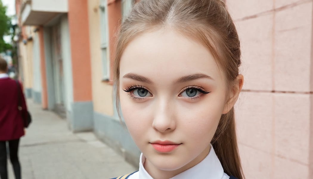 Tags: 21872187, SDXL
{"3": {"inputs": {"seed": 447802075319738, "steps": 32, "cfg": 5.76, "sampler_name": "dpmpp_2m", "scheduler": "karras", "denoise": 1.0, "model": ["27", 0], "positive": ["6", 0], "negative": ["7", 0], "latent_image": ["5", 0]}, "class_type": "KSampler"}, "4": {"inputs": {"ckpt_name": "juggernautXL_v8Rundiffusion.safetensors"}, "class_type": "CheckpointLoaderSimple"}, "5": {"inputs": {"width": 1344, "height": 768, "batch_size": 1}, "class_type": "EmptyLatentImage"}, "6": {"inputs": {"text": "18 year old girl, (russian:0.95), (cute:1.02), (slim:0.98), (seductive pose:1.14), (sexy lips:1.00), (detailed face:0.99), (blush:0.98), (double eyelids:1.06), (beautiful eyes:1.00), (idol:1.11), (temptress:0.97), (eyelashes:1.03), (pale skin:1.08), (seductive facial expression:1.01), (in a seductive pose:1.11), (large perky breasts:1.14), (cleavage:0.96), (thigh gap:0.99), (school uniform:1.07), choker, busy street, (portra:1.05), (natural looking skin:1.08), (textured skin:1.02), (candid cinema:1.09), (detailed skin:1.04), (RAW:1.09), (film:1.00), (skin fuzz:1.06), (soft lighting:1.09)", "clip": ["27", 1]}, "class_type": "CLIPTextEncode"}, "7": {"inputs": {"text": "(distorted:1.08), (low resolution:1.10), (watermark:1.12), (open mouth:1.07), (worst quality:1.06), (twisted:1.13), (bad hands:1.08)", "clip": ["27", 1]}, "class_type": "CLIPTextEncode"}, "8": {"inputs": {"samples": ["3", 0], "vae": ["4", 2]}, "class_type": "VAEDecode"}, "25": {"inputs": {"lora_name": "nudify_xl.safetensors", "strength_model": 0.2, "strength_clip": 0.08, "model": ["4", 0], "clip": ["4", 1]}, "class_type": "LoraLoader"}, "26": {"inputs": {"lora_name": "shirtlift_SDXL_v2.safetensors", "strength_model": 0.17, "strength_clip": 0.03, "model": ["25", 0], "clip": ["25", 1]}, "class_type": "LoraLoader"}, "27": {"inputs": {"lora_name": "PerfectEyesXL.safetensors", "strength_model": 0.15, "strength_clip": 0.11, "model": ["26", 0], "clip": ["26", 1]}, "class_type": "LoraLoader"}, "30": {"inputs": {"model_name": "4x_NMKD-Superscale-SP_178000_G.pth"}, "class_type": "UpscaleModelLoader"}, "31": {"inputs": {"upscale_model": ["30", 0], "image": ["8", 0]}, "class_type": "ImageUpscaleWithModel"}, "32": {"inputs": {"upscale_method": "lanczos", "scale_by": 0.5, "image": ["31", 0]}, "class_type": "ImageScaleBy"}, "33": {"inputs": {"pixels": ["32", 0], "vae": ["4", 2]}, "class_type": "VAEEncode"}, "34": {"inputs": {"seed": 447802075319738, "steps": 32, "cfg": 5.76, "sampler_name": "dpmpp_2m", "scheduler": "karras", "denoise": 0.3, "model": ["27", 0], "positive": ["6", 0], "negative": ["7", 0], "latent_image": ["33", 0]}, "class_type": "KSampler"}, "36": {"inputs": {"samples": ["34", 0], "vae": ["4", 2]}, "class_type": "VAEDecode"}, "39": {"inputs": {"filename_prefix": "comfyapi-1707354105471", "images": ["36", 0]}, "class_type": "SaveImage"}}