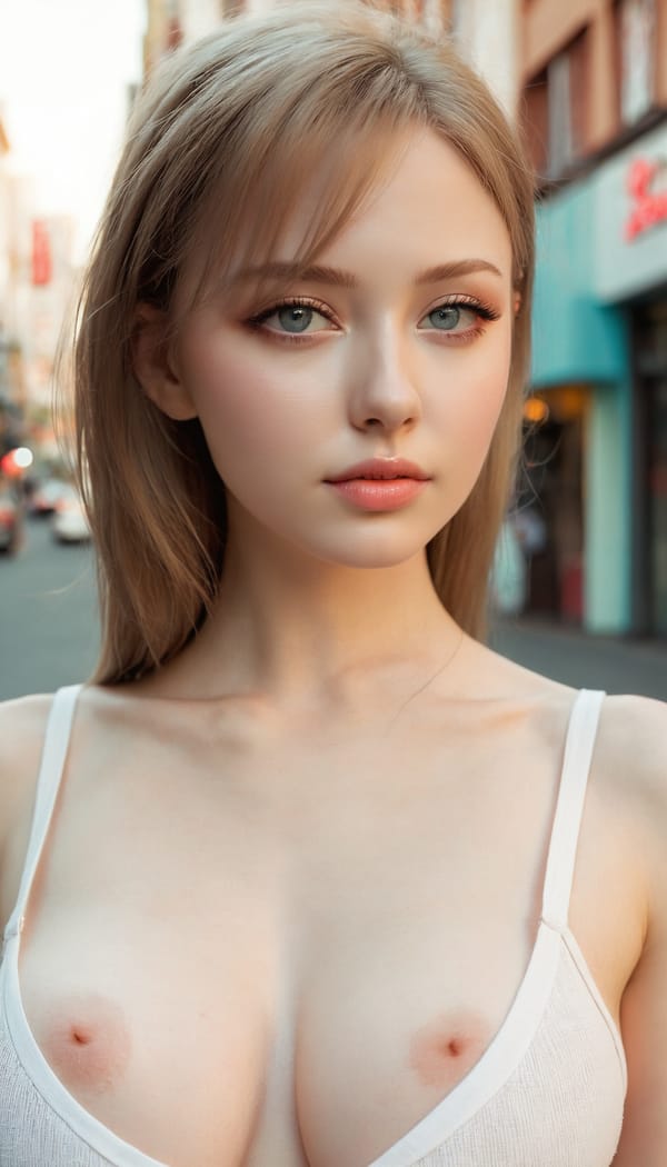 Tags: 21872187, SDXL
{"3": {"inputs": {"seed": 396796822955608, "steps": 64, "cfg": 7.12, "sampler_name": "dpmpp_2m", "scheduler": "karras", "denoise": 1.0, "model": ["27", 0], "positive": ["6", 0], "negative": ["7", 0], "latent_image": ["5", 0]}, "class_type": "KSampler"}, "4": {"inputs": {"ckpt_name": "juggernautxl.safetensors"}, "class_type": "CheckpointLoaderSimple"}, "5": {"inputs": {"width": 768, "height": 1344, "batch_size": 1}, "class_type": "EmptyLatentImage"}, "6": {"inputs": {"text": "26 year old girl, (russian:1.06), (beautiful eyes:1.08), (double eyelids:0.98), (pale skin:1.04), (cute:1.08), (sexy lips:1.10), (seductive facial expression:1.02), (seductive pose:0.97), (slim:1.01), (detailed face:1.14), (temptress:1.03), (idol:1.06), (blush:0.96), (in a seductive pose:1.10), (large perky breasts:1.12), (cleavage:0.96), (thigh gap:0.98), (white tanktop:1.03), busy street, (natural looking skin:1.05), (textured skin:1.06), (RAW:1.02), (portra:1.04), (skin fuzz:1.01), (candid cinema:1.00), (film:1.05), (detailed skin:1.04), (soft lighting:1.05)", "clip": ["27", 1]}, "class_type": "CLIPTextEncode"}, "7": {"inputs": {"text": "(watermark:1.07), (low resolution:1.05), (worst quality:1.13), (open mouth:1.07), (bad hands:1.09), (twisted:1.08), (distorted:1.09)", "clip": ["27", 1]}, "class_type": "CLIPTextEncode"}, "8": {"inputs": {"samples": ["3", 0], "vae": ["4", 2]}, "class_type": "VAEDecode"}, "25": {"inputs": {"lora_name": "nudify_xl.safetensors", "strength_model": 0.05, "strength_clip": 0.14, "model": ["4", 0], "clip": ["4", 1]}, "class_type": "LoraLoader"}, "26": {"inputs": {"lora_name": "shirtlift_SDXL_v2.safetensors", "strength_model": 0.14, "strength_clip": 0.07, "model": ["25", 0], "clip": ["25", 1]}, "class_type": "LoraLoader"}, "27": {"inputs": {"lora_name": "PerfectEyesXL.safetensors", "strength_model": 0.12, "strength_clip": 0.18, "model": ["26", 0], "clip": ["26", 1]}, "class_type": "LoraLoader"}, "30": {"inputs": {"model_name": "4x_NMKD-Superscale-SP_178000_G.pth"}, "class_type": "UpscaleModelLoader"}, "31": {"inputs": {"upscale_model": ["30", 0], "image": ["8", 0]}, "class_type": "ImageUpscaleWithModel"}, "32": {"inputs": {"upscale_method": "lanczos", "scale_by": 0.5, "image": ["31", 0]}, "class_type": "ImageScaleBy"}, "33": {"inputs": {"pixels": ["32", 0], "vae": ["4", 2]}, "class_type": "VAEEncode"}, "34": {"inputs": {"seed": 396796822955608, "steps": 64, "cfg": 7.12, "sampler_name": "dpmpp_2m", "scheduler": "karras", "denoise": 0.3, "model": ["27", 0], "positive": ["6", 0], "negative": ["7", 0], "latent_image": ["33", 0]}, "class_type": "KSampler"}, "36": {"inputs": {"samples": ["34", 0], "vae": ["4", 2]}, "class_type": "VAEDecode"}, "39": {"inputs": {"filename_prefix": "comfyapi-1714033668781", "images": ["36", 0]}, "class_type": "SaveImage"}}