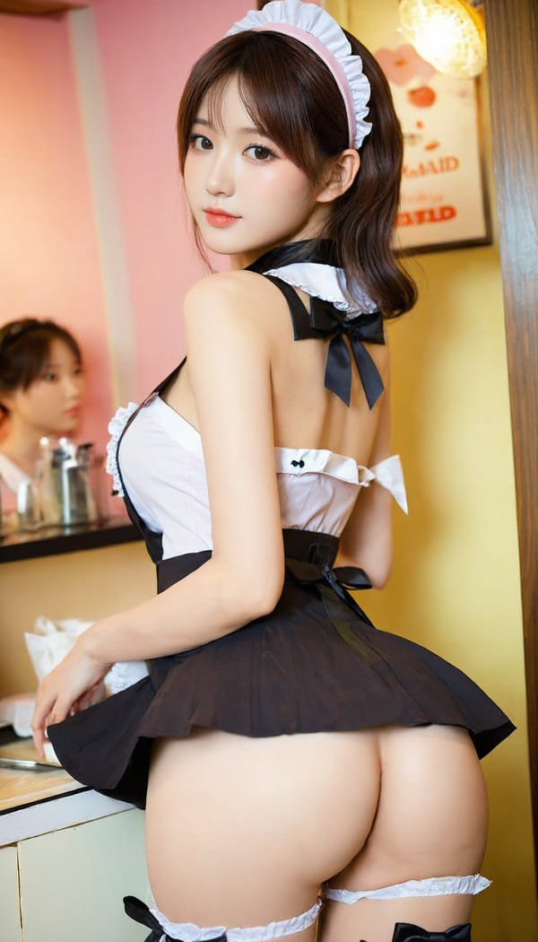 Tags: 21872187, SDXL
{"3": {"inputs": {"seed": 814855814294849, "steps": 64, "cfg": 6.11, "sampler_name": "dpmpp_2m", "scheduler": "karras", "denoise": 1.0, "model": ["27", 0], "positive": ["6", 0], "negative": ["7", 0], "latent_image": ["5", 0]}, "class_type": "KSampler"}, "4": {"inputs": {"ckpt_name": "helloworldxl.safetensors"}, "class_type": "CheckpointLoaderSimple"}, "5": {"inputs": {"width": 768, "height": 1344, "batch_size": 1}, "class_type": "EmptyLatentImage"}, "6": {"inputs": {"text": "25 year old girl, (korean:1.05), (seductive facial expression:1.01), (blush:1.08), (eyelashes:1.03), (beautiful eyes:1.08), (slim:1.05), (temptress:1.12), (cute:0.98), (sexy lips:1.14), (idol:1.06), (detailed face:1.13), (seductive pose:1.14), (perky ass:0.97), (exposed ass:0.95), (looking back:1.07), (sexy ass:1.09), (thigh gap:1.14), in a (skimpy maid costume:1.12) working at a maid cafe, choker, bowtie, headband, pleated skirt, (film:1.09), (soft lighting:1.06), (natural looking skin:1.08), (skin fuzz:1.06), (candid cinema:1.04), (RAW:1.03), (textured skin:1.04), (detailed skin:1.03), (portra:1.07)", "clip": ["27", 1]}, "class_type": "CLIPTextEncode"}, "7": {"inputs": {"text": "(low resolution:1.14), (distorted:1.14), (watermark:1.13), (open mouth:1.12), (worst quality:1.13), (bad hands:1.05), (twisted:1.14)", "clip": ["27", 1]}, "class_type": "CLIPTextEncode"}, "8": {"inputs": {"samples": ["3", 0], "vae": ["4", 2]}, "class_type": "VAEDecode"}, "25": {"inputs": {"lora_name": "nudify_xl.safetensors", "strength_model": 0.25, "strength_clip": 0.06, "model": ["4", 0], "clip": ["4", 1]}, "class_type": "LoraLoader"}, "26": {"inputs": {"lora_name": "shirtlift_SDXL_v2.safetensors", "strength_model": 0.1, "strength_clip": 0.06, "model": ["25", 0], "clip": ["25", 1]}, "class_type": "LoraLoader"}, "27": {"inputs": {"lora_name": "PerfectEyesXL.safetensors", "strength_model": 0.12, "strength_clip": 0.1, "model": ["26", 0], "clip": ["26", 1]}, "class_type": "LoraLoader"}, "30": {"inputs": {"model_name": "4x_NMKD-Superscale-SP_178000_G.pth"}, "class_type": "UpscaleModelLoader"}, "31": {"inputs": {"upscale_model": ["30", 0], "image": ["8", 0]}, "class_type": "ImageUpscaleWithModel"}, "32": {"inputs": {"upscale_method": "lanczos", "scale_by": 0.5, "image": ["31", 0]}, "class_type": "ImageScaleBy"}, "33": {"inputs": {"pixels": ["32", 0], "vae": ["4", 2]}, "class_type": "VAEEncode"}, "34": {"inputs": {"seed": 814855814294849, "steps": 64, "cfg": 6.11, "sampler_name": "dpmpp_2m", "scheduler": "karras", "denoise": 0.3, "model": ["27", 0], "positive": ["6", 0], "negative": ["7", 0], "latent_image": ["33", 0]}, "class_type": "KSampler"}, "36": {"inputs": {"samples": ["34", 0], "vae": ["4", 2]}, "class_type": "VAEDecode"}, "39": {"inputs": {"filename_prefix": "comfyapi-1713808226091", "images": ["36", 0]}, "class_type": "SaveImage"}}