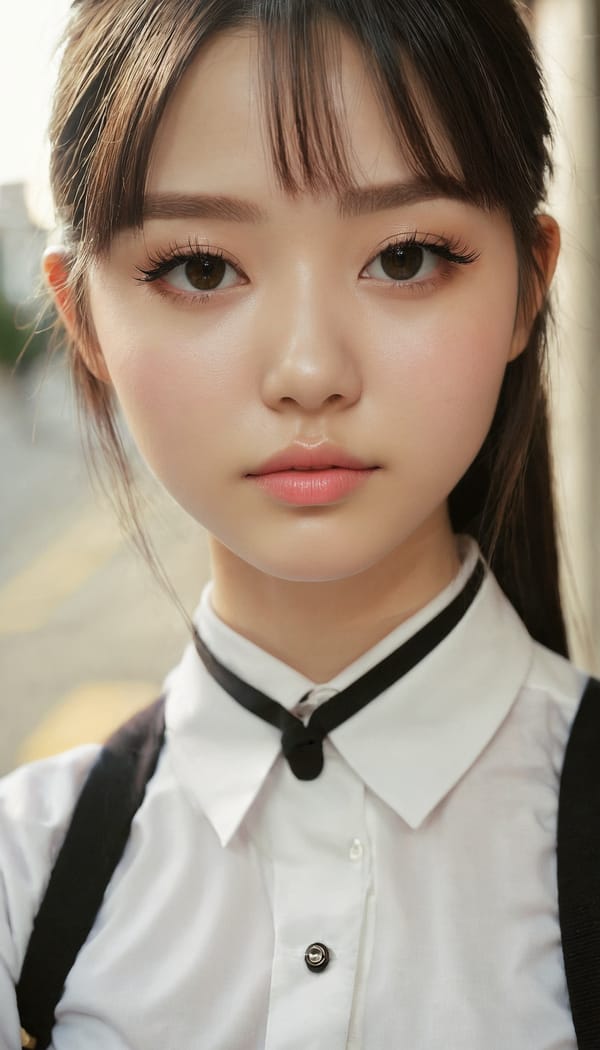 Tags: 21872187, SDXL
{"3": {"inputs": {"seed": 944633164174376, "steps": 64, "cfg": 7.52, "sampler_name": "dpmpp_2m", "scheduler": "karras", "denoise": 1.0, "model": ["27", 0], "positive": ["6", 0], "negative": ["7", 0], "latent_image": ["5", 0]}, "class_type": "KSampler"}, "4": {"inputs": {"ckpt_name": "juggernautxl.safetensors"}, "class_type": "CheckpointLoaderSimple"}, "5": {"inputs": {"width": 768, "height": 1344, "batch_size": 1}, "class_type": "EmptyLatentImage"}, "6": {"inputs": {"text": "27 year old girl, (slim:1.10), (detailed face:0.98), (blush:1.04), (pale skin:1.06), (cute:1.00), (eyelashes:1.09), (sexy lips:1.08), (seductive facial expression:0.98), (beautiful eyes:1.06), (idol:1.02), (double eyelids:1.13), (seductive pose:1.01), (perky ass:1.11), (exposed ass:1.03), (looking back:0.95), (sexy ass:1.12), (thigh gap:1.08), (school uniform:1.09), choker, busy street, (textured skin:1.07), (soft lighting:1.04), (portra:1.07), (candid cinema:1.04), (RAW:1.00), (detailed skin:1.08), (film:1.00), (skin fuzz:1.00), (natural looking skin:1.01)", "clip": ["27", 1]}, "class_type": "CLIPTextEncode"}, "7": {"inputs": {"text": "(bad hands:1.12), (low resolution:1.09), (open mouth:1.07), (worst quality:1.06), (distorted:1.10), (twisted:1.06), (watermark:1.14)", "clip": ["27", 1]}, "class_type": "CLIPTextEncode"}, "8": {"inputs": {"samples": ["3", 0], "vae": ["4", 2]}, "class_type": "VAEDecode"}, "25": {"inputs": {"lora_name": "nudify_xl.safetensors", "strength_model": 0.34, "strength_clip": 0.15, "model": ["4", 0], "clip": ["4", 1]}, "class_type": "LoraLoader"}, "26": {"inputs": {"lora_name": "shirtlift_SDXL_v2.safetensors", "strength_model": 0.04, "strength_clip": 0.03, "model": ["25", 0], "clip": ["25", 1]}, "class_type": "LoraLoader"}, "27": {"inputs": {"lora_name": "PerfectEyesXL.safetensors", "strength_model": 0.0, "strength_clip": 0.16, "model": ["26", 0], "clip": ["26", 1]}, "class_type": "LoraLoader"}, "30": {"inputs": {"model_name": "4x_NMKD-Superscale-SP_178000_G.pth"}, "class_type": "UpscaleModelLoader"}, "31": {"inputs": {"upscale_model": ["30", 0], "image": ["8", 0]}, "class_type": "ImageUpscaleWithModel"}, "32": {"inputs": {"upscale_method": "lanczos", "scale_by": 0.5, "image": ["31", 0]}, "class_type": "ImageScaleBy"}, "33": {"inputs": {"pixels": ["32", 0], "vae": ["4", 2]}, "class_type": "VAEEncode"}, "34": {"inputs": {"seed": 944633164174376, "steps": 64, "cfg": 7.52, "sampler_name": "dpmpp_2m", "scheduler": "karras", "denoise": 0.3, "model": ["27", 0], "positive": ["6", 0], "negative": ["7", 0], "latent_image": ["33", 0]}, "class_type": "KSampler"}, "36": {"inputs": {"samples": ["34", 0], "vae": ["4", 2]}, "class_type": "VAEDecode"}, "39": {"inputs": {"filename_prefix": "comfyapi-1726522058158", "images": ["36", 0]}, "class_type": "SaveImage"}}