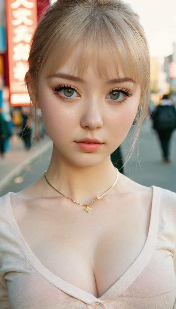 Tags: 21872187, SDXL
{"3": {"inputs": {"seed": 432512111260916, "steps": 32, "cfg": 7.14, "sampler_name": "dpmpp_2m", "scheduler": "karras", "denoise": 1.0, "model": ["27", 0], "positive": ["6", 0], "negative": ["7", 0], "latent_image": ["5", 0]}, "class_type": "KSampler"}, "4": {"inputs": {"ckpt_name": "juggernautxl.safetensors"}, "class_type": "CheckpointLoaderSimple"}, "5": {"inputs": {"width": 768, "height": 1344, "batch_size": 1}, "class_type": "EmptyLatentImage"}, "6": {"inputs": {"text": "19 year old girl, (russian:0.95), (ukrainian:1.04), (irish:1.14), (japanese:1.06), (eyelashes:1.10), (seductive pose:1.04), (seductive facial expression:0.97), (pale skin:1.13), (sexy lips:1.07), (idol:1.02), (slim:1.09), (beautiful eyes:1.13), (temptress:1.08), (detailed face:0.96), (cute:1.13), (blush:1.04), (in a seductive pose:1.14), (large perky breasts:1.04), (cleavage:1.11), (thigh gap:0.97), (school uniform:0.99), choker, busy street, (candid cinema:1.02), (natural looking skin:1.05), (film:1.00), (soft lighting:1.02), (textured skin:1.03), (portra:1.06), (RAW:1.06), (detailed skin:1.03), (skin fuzz:1.02)", "clip": ["27", 1]}, "class_type": "CLIPTextEncode"}, "7": {"inputs": {"text": "(bad hands:1.13), (twisted:1.08), (distorted:1.11), (worst quality:1.13), (low resolution:1.14), (watermark:1.07), (open mouth:1.08)", "clip": ["27", 1]}, "class_type": "CLIPTextEncode"}, "8": {"inputs": {"samples": ["3", 0], "vae": ["4", 2]}, "class_type": "VAEDecode"}, "25": {"inputs": {"lora_name": "nudify_xl.safetensors", "strength_model": 0.26, "strength_clip": 0.04, "model": ["4", 0], "clip": ["4", 1]}, "class_type": "LoraLoader"}, "26": {"inputs": {"lora_name": "shirtlift_SDXL_v2.safetensors", "strength_model": 0.18, "strength_clip": 0.06, "model": ["25", 0], "clip": ["25", 1]}, "class_type": "LoraLoader"}, "27": {"inputs": {"lora_name": "PerfectEyesXL.safetensors", "strength_model": 0.01, "strength_clip": 0.07, "model": ["26", 0], "clip": ["26", 1]}, "class_type": "LoraLoader"}, "30": {"inputs": {"model_name": "4x_NMKD-Superscale-SP_178000_G.pth"}, "class_type": "UpscaleModelLoader"}, "31": {"inputs": {"upscale_model": ["30", 0], "image": ["8", 0]}, "class_type": "ImageUpscaleWithModel"}, "32": {"inputs": {"upscale_method": "lanczos", "scale_by": 0.5, "image": ["31", 0]}, "class_type": "ImageScaleBy"}, "33": {"inputs": {"pixels": ["32", 0], "vae": ["4", 2]}, "class_type": "VAEEncode"}, "34": {"inputs": {"seed": 432512111260916, "steps": 32, "cfg": 7.14, "sampler_name": "dpmpp_2m", "scheduler": "karras", "denoise": 0.3, "model": ["27", 0], "positive": ["6", 0], "negative": ["7", 0], "latent_image": ["33", 0]}, "class_type": "KSampler"}, "36": {"inputs": {"samples": ["34", 0], "vae": ["4", 2]}, "class_type": "VAEDecode"}, "39": {"inputs": {"filename_prefix": "comfyapi-1725070385958", "images": ["36", 0]}, "class_type": "SaveImage"}}