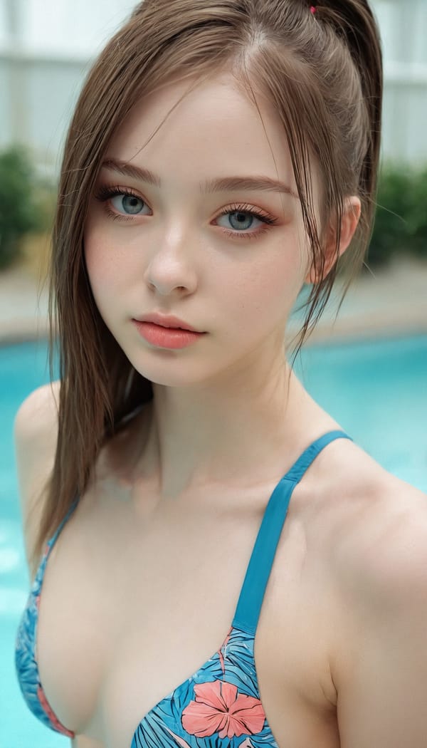 Tags: 21872187, SDXL
{"3": {"inputs": {"seed": 829781386152246, "steps": 32, "cfg": 5.21, "sampler_name": "dpmpp_2m", "scheduler": "karras", "denoise": 1.0, "model": ["27", 0], "positive": ["6", 0], "negative": ["7", 0], "latent_image": ["5", 0]}, "class_type": "KSampler"}, "4": {"inputs": {"ckpt_name": "juggernautxl.safetensors"}, "class_type": "CheckpointLoaderSimple"}, "5": {"inputs": {"width": 768, "height": 1344, "batch_size": 1}, "class_type": "EmptyLatentImage"}, "6": {"inputs": {"text": "21 year old girl, (russian:1.02), (slim:1.07), (seductive facial expression:0.96), (eyelashes:1.09), (idol:1.04), (temptress:1.14), (blush:1.02), (beautiful eyes:1.08), (sexy lips:1.10), (double eyelids:1.02), (detailed face:1.00), (pale skin:0.97), (seductive pose:1.11), (cute:1.13), (perky ass:0.95), (exposed ass:0.99), (looking back:1.11), (sexy ass:0.99), (thigh gap:1.09), (in a swimsuit:1.12) at a pool, (detailed skin:1.04), (film:1.05), (RAW:1.02), (skin fuzz:1.09), (portra:1.01), (candid cinema:1.06), (soft lighting:1.00), (textured skin:1.03), (natural looking skin:1.00)", "clip": ["27", 1]}, "class_type": "CLIPTextEncode"}, "7": {"inputs": {"text": "(twisted:1.11), (open mouth:1.06), (watermark:1.13), (low resolution:1.07), (bad hands:1.14), (distorted:1.13), (worst quality:1.06)", "clip": ["27", 1]}, "class_type": "CLIPTextEncode"}, "8": {"inputs": {"samples": ["3", 0], "vae": ["4", 2]}, "class_type": "VAEDecode"}, "25": {"inputs": {"lora_name": "nudify_xl.safetensors", "strength_model": 0.11, "strength_clip": 0.27, "model": ["4", 0], "clip": ["4", 1]}, "class_type": "LoraLoader"}, "26": {"inputs": {"lora_name": "shirtlift_SDXL_v2.safetensors", "strength_model": 0.07, "strength_clip": 0.12, "model": ["25", 0], "clip": ["25", 1]}, "class_type": "LoraLoader"}, "27": {"inputs": {"lora_name": "PerfectEyesXL.safetensors", "strength_model": 0.07, "strength_clip": 0.13, "model": ["26", 0], "clip": ["26", 1]}, "class_type": "LoraLoader"}, "30": {"inputs": {"model_name": "4x_NMKD-Superscale-SP_178000_G.pth"}, "class_type": "UpscaleModelLoader"}, "31": {"inputs": {"upscale_model": ["30", 0], "image": ["8", 0]}, "class_type": "ImageUpscaleWithModel"}, "32": {"inputs": {"upscale_method": "lanczos", "scale_by": 0.5, "image": ["31", 0]}, "class_type": "ImageScaleBy"}, "33": {"inputs": {"pixels": ["32", 0], "vae": ["4", 2]}, "class_type": "VAEEncode"}, "34": {"inputs": {"seed": 829781386152246, "steps": 32, "cfg": 5.21, "sampler_name": "dpmpp_2m", "scheduler": "karras", "denoise": 0.3, "model": ["27", 0], "positive": ["6", 0], "negative": ["7", 0], "latent_image": ["33", 0]}, "class_type": "KSampler"}, "36": {"inputs": {"samples": ["34", 0], "vae": ["4", 2]}, "class_type": "VAEDecode"}, "39": {"inputs": {"filename_prefix": "comfyapi-1734326469384", "images": ["36", 0]}, "class_type": "SaveImage"}}