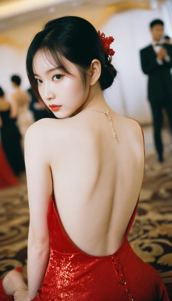 Tags: 21872187, SDXL
{"3": {"inputs": {"seed": 507687104778398, "steps": 64, "cfg": 6.11, "sampler_name": "dpmpp_2m", "scheduler": "karras", "denoise": 1.0, "model": ["27", 0], "positive": ["6", 0], "negative": ["7", 0], "latent_image": ["5", 0]}, "class_type": "KSampler"}, "4": {"inputs": {"ckpt_name": "helloworldxl.safetensors"}, "class_type": "CheckpointLoaderSimple"}, "5": {"inputs": {"width": 768, "height": 1344, "batch_size": 1}, "class_type": "EmptyLatentImage"}, "6": {"inputs": {"text": "24 year old girl, (chinese:1.08), (ukrainian:0.99), (korean:0.96), (beautiful eyes:1.14), (detailed face:0.96), (slim:1.08), (seductive pose:1.10), (sexy lips:0.99), (eyelashes:1.10), (blush:0.98), (pale skin:1.08), (double eyelids:1.01), (temptress:0.96), (seductive facial expression:1.01), (cute:0.98), (on all fours:1.01), (spreading ass cheeks:0.96), (from behind:1.02), (backboob:1.08), (wearing a low-cut red dress:1.06) at a ballroom, (film:1.07), (candid cinema:1.01), (RAW:1.04), (portra:1.02), (skin fuzz:1.04), (textured skin:1.08), (soft lighting:1.04), (detailed skin:1.00), (natural looking skin:1.01)", "clip": ["27", 1]}, "class_type": "CLIPTextEncode"}, "7": {"inputs": {"text": "(twisted:1.13), (low resolution:1.05), (distorted:1.13), (bad hands:1.14), (watermark:1.12), (worst quality:1.08), (open mouth:1.11)", "clip": ["27", 1]}, "class_type": "CLIPTextEncode"}, "8": {"inputs": {"samples": ["3", 0], "vae": ["4", 2]}, "class_type": "VAEDecode"}, "25": {"inputs": {"lora_name": "nudify_xl.safetensors", "strength_model": 0.15, "strength_clip": 0.16, "model": ["4", 0], "clip": ["4", 1]}, "class_type": "LoraLoader"}, "26": {"inputs": {"lora_name": "shirtlift_SDXL_v2.safetensors", "strength_model": 0.06, "strength_clip": 0.0, "model": ["25", 0], "clip": ["25", 1]}, "class_type": "LoraLoader"}, "27": {"inputs": {"lora_name": "PerfectEyesXL.safetensors", "strength_model": 0.15, "strength_clip": 0.0, "model": ["26", 0], "clip": ["26", 1]}, "class_type": "LoraLoader"}, "30": {"inputs": {"model_name": "4x_NMKD-Superscale-SP_178000_G.pth"}, "class_type": "UpscaleModelLoader"}, "31": {"inputs": {"upscale_model": ["30", 0], "image": ["8", 0]}, "class_type": "ImageUpscaleWithModel"}, "32": {"inputs": {"upscale_method": "lanczos", "scale_by": 0.5, "image": ["31", 0]}, "class_type": "ImageScaleBy"}, "33": {"inputs": {"pixels": ["32", 0], "vae": ["4", 2]}, "class_type": "VAEEncode"}, "34": {"inputs": {"seed": 507687104778398, "steps": 64, "cfg": 6.11, "sampler_name": "dpmpp_2m", "scheduler": "karras", "denoise": 0.3, "model": ["27", 0], "positive": ["6", 0], "negative": ["7", 0], "latent_image": ["33", 0]}, "class_type": "KSampler"}, "36": {"inputs": {"samples": ["34", 0], "vae": ["4", 2]}, "class_type": "VAEDecode"}, "39": {"inputs": {"filename_prefix": "comfyapi-1735253224866", "images": ["36", 0]}, "class_type": "SaveImage"}}