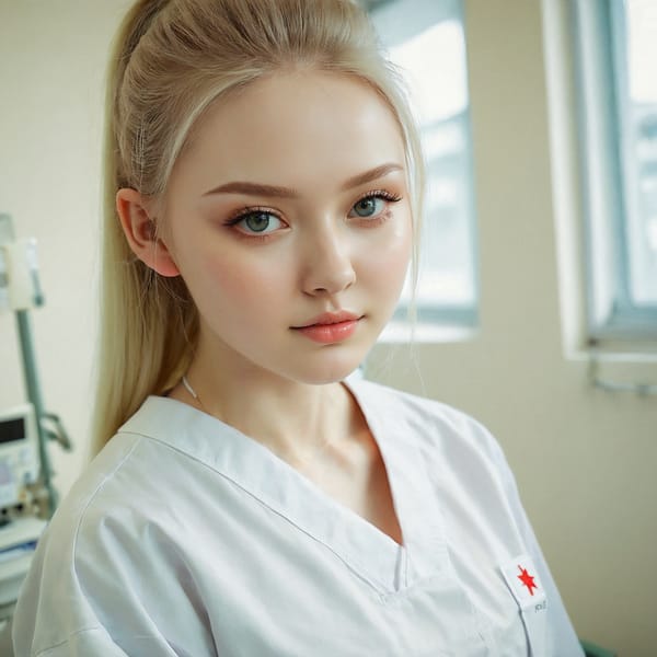 Tags: 21872187, SDXL
{"3": {"inputs": {"seed": 803456610424707, "steps": 32, "cfg": 7.79, "sampler_name": "dpmpp_2m", "scheduler": "karras", "denoise": 1.0, "model": ["27", 0], "positive": ["6", 0], "negative": ["7", 0], "latent_image": ["5", 0]}, "class_type": "KSampler"}, "4": {"inputs": {"ckpt_name": "juggernautxl.safetensors"}, "class_type": "CheckpointLoaderSimple"}, "5": {"inputs": {"width": 1024, "height": 1024, "batch_size": 1}, "class_type": "EmptyLatentImage"}, "6": {"inputs": {"text": "22 year old girl, (russian:1.07), (cute:1.07), (detailed face:1.13), (double eyelids:1.13), (pale skin:0.95), (seductive facial expression:1.11), (beautiful eyes:1.04), (idol:0.99), (blush:0.99), (eyelashes:1.12), (slim:0.96), (temptress:1.14), (sexy lips:1.05), (seductive pose:1.09), (perky ass:1.01), (exposed ass:1.08), (looking back:1.03), (sexy ass:1.10), (thigh gap:0.96), (nurse in uniform:1.01) working in a hospital ward, (skin fuzz:1.03), (portra:1.03), (soft lighting:1.06), (detailed skin:1.06), (film:1.02), (textured skin:1.05), (RAW:1.00), (candid cinema:1.06), (natural looking skin:1.04)", "clip": ["27", 1]}, "class_type": "CLIPTextEncode"}, "7": {"inputs": {"text": "(low resolution:1.14), (worst quality:1.08), (bad hands:1.12), (watermark:1.12), (twisted:1.11), (open mouth:1.07), (distorted:1.11)", "clip": ["27", 1]}, "class_type": "CLIPTextEncode"}, "8": {"inputs": {"samples": ["3", 0], "vae": ["4", 2]}, "class_type": "VAEDecode"}, "25": {"inputs": {"lora_name": "nudify_xl.safetensors", "strength_model": 0.02, "strength_clip": 0.14, "model": ["4", 0], "clip": ["4", 1]}, "class_type": "LoraLoader"}, "26": {"inputs": {"lora_name": "shirtlift_SDXL_v2.safetensors", "strength_model": 0.06, "strength_clip": 0.07, "model": ["25", 0], "clip": ["25", 1]}, "class_type": "LoraLoader"}, "27": {"inputs": {"lora_name": "PerfectEyesXL.safetensors", "strength_model": 0.14, "strength_clip": 0.19, "model": ["26", 0], "clip": ["26", 1]}, "class_type": "LoraLoader"}, "30": {"inputs": {"model_name": "4x_NMKD-Superscale-SP_178000_G.pth"}, "class_type": "UpscaleModelLoader"}, "31": {"inputs": {"upscale_model": ["30", 0], "image": ["8", 0]}, "class_type": "ImageUpscaleWithModel"}, "32": {"inputs": {"upscale_method": "lanczos", "scale_by": 0.5, "image": ["31", 0]}, "class_type": "ImageScaleBy"}, "33": {"inputs": {"pixels": ["32", 0], "vae": ["4", 2]}, "class_type": "VAEEncode"}, "34": {"inputs": {"seed": 803456610424707, "steps": 32, "cfg": 7.79, "sampler_name": "dpmpp_2m", "scheduler": "karras", "denoise": 0.3, "model": ["27", 0], "positive": ["6", 0], "negative": ["7", 0], "latent_image": ["33", 0]}, "class_type": "KSampler"}, "36": {"inputs": {"samples": ["34", 0], "vae": ["4", 2]}, "class_type": "VAEDecode"}, "39": {"inputs": {"filename_prefix": "comfyapi-1713637210974", "images": ["36", 0]}, "class_type": "SaveImage"}}