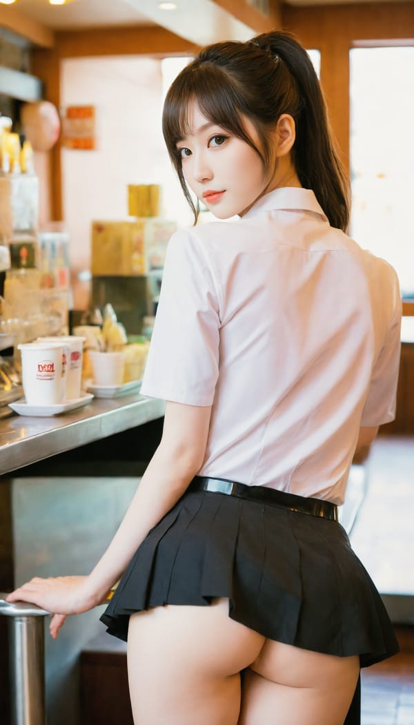 Tags: 21872187, SDXL
{"3": {"inputs": {"seed": 550426207672763, "steps": 64, "cfg": 5.16, "sampler_name": "dpmpp_2m", "scheduler": "karras", "denoise": 1.0, "model": ["27", 0], "positive": ["6", 0], "negative": ["7", 0], "latent_image": ["5", 0]}, "class_type": "KSampler"}, "4": {"inputs": {"ckpt_name": "helloworldxl.safetensors"}, "class_type": "CheckpointLoaderSimple"}, "5": {"inputs": {"width": 768, "height": 1344, "batch_size": 1}, "class_type": "EmptyLatentImage"}, "6": {"inputs": {"text": "26 year old girl, (japanese:1.07), (blush:1.08), (double eyelids:1.14), (seductive pose:1.01), (pale skin:1.12), (detailed face:1.10), (seductive facial expression:1.02), (cute:1.09), (eyelashes:1.08), (sexy lips:1.02), (idol:1.13), (beautiful eyes:1.12), (slim:1.00), (temptress:1.14), (perky ass:1.05), (exposed ass:0.97), (looking back:1.00), (sexy ass:1.11), (thigh gap:1.03), (a waitress in uniform:1.12) working at a restaurant, (natural looking skin:1.05), (textured skin:1.06), (soft lighting:1.06), (detailed skin:1.05), (film:1.09), (RAW:1.05), (candid cinema:1.09), (portra:1.09), (skin fuzz:1.07)", "clip": ["27", 1]}, "class_type": "CLIPTextEncode"}, "7": {"inputs": {"text": "(twisted:1.09), (low resolution:1.12), (distorted:1.08), (bad hands:1.08), (worst quality:1.11), (open mouth:1.05), (watermark:1.12)", "clip": ["27", 1]}, "class_type": "CLIPTextEncode"}, "8": {"inputs": {"samples": ["3", 0], "vae": ["4", 2]}, "class_type": "VAEDecode"}, "25": {"inputs": {"lora_name": "nudify_xl.safetensors", "strength_model": 0.02, "strength_clip": 0.22, "model": ["4", 0], "clip": ["4", 1]}, "class_type": "LoraLoader"}, "26": {"inputs": {"lora_name": "shirtlift_SDXL_v2.safetensors", "strength_model": 0.02, "strength_clip": 0.08, "model": ["25", 0], "clip": ["25", 1]}, "class_type": "LoraLoader"}, "27": {"inputs": {"lora_name": "PerfectEyesXL.safetensors", "strength_model": 0.18, "strength_clip": 0.1, "model": ["26", 0], "clip": ["26", 1]}, "class_type": "LoraLoader"}, "30": {"inputs": {"model_name": "4x_NMKD-Superscale-SP_178000_G.pth"}, "class_type": "UpscaleModelLoader"}, "31": {"inputs": {"upscale_model": ["30", 0], "image": ["8", 0]}, "class_type": "ImageUpscaleWithModel"}, "32": {"inputs": {"upscale_method": "lanczos", "scale_by": 0.5, "image": ["31", 0]}, "class_type": "ImageScaleBy"}, "33": {"inputs": {"pixels": ["32", 0], "vae": ["4", 2]}, "class_type": "VAEEncode"}, "34": {"inputs": {"seed": 550426207672763, "steps": 64, "cfg": 5.16, "sampler_name": "dpmpp_2m", "scheduler": "karras", "denoise": 0.3, "model": ["27", 0], "positive": ["6", 0], "negative": ["7", 0], "latent_image": ["33", 0]}, "class_type": "KSampler"}, "36": {"inputs": {"samples": ["34", 0], "vae": ["4", 2]}, "class_type": "VAEDecode"}, "39": {"inputs": {"filename_prefix": "comfyapi-1716442578787", "images": ["36", 0]}, "class_type": "SaveImage"}}