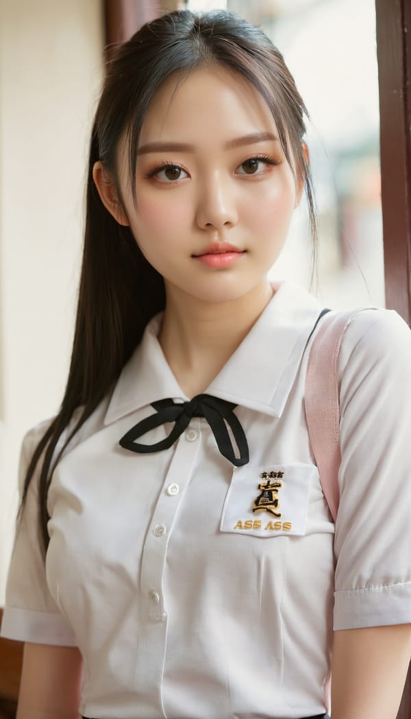 Tags: 21872187, SDXL
{"3": {"inputs": {"seed": 300748644960623, "steps": 64, "cfg": 7.02, "sampler_name": "dpmpp_2m", "scheduler": "karras", "denoise": 1.0, "model": ["27", 0], "positive": ["6", 0], "negative": ["7", 0], "latent_image": ["5", 0]}, "class_type": "KSampler"}, "4": {"inputs": {"ckpt_name": "juggernautxl.safetensors"}, "class_type": "CheckpointLoaderSimple"}, "5": {"inputs": {"width": 768, "height": 1344, "batch_size": 1}, "class_type": "EmptyLatentImage"}, "6": {"inputs": {"text": "27 year old girl, (detailed face:0.97), (idol:1.10), (cute:1.13), (double eyelids:1.14), (seductive facial expression:1.11), (eyelashes:1.06), (beautiful eyes:0.96), (slim:1.08), (pale skin:1.08), (temptress:1.12), (sexy lips:0.95), (blush:1.12), (perky ass:1.07), (exposed ass:1.03), (looking back:1.12), (sexy ass:1.10), (thigh gap:1.12), (school uniform:1.12), choker, busy street, (film:1.07), (portra:1.00), (soft lighting:1.04), (textured skin:1.09), (natural looking skin:1.01), (skin fuzz:1.06), (RAW:1.02), (detailed skin:1.04)", "clip": ["27", 1]}, "class_type": "CLIPTextEncode"}, "7": {"inputs": {"text": "(open mouth:1.09), (watermark:1.12), (twisted:1.11), (low resolution:1.14), (worst quality:1.08), (bad hands:1.05), (distorted:1.11)", "clip": ["27", 1]}, "class_type": "CLIPTextEncode"}, "8": {"inputs": {"samples": ["3", 0], "vae": ["4", 2]}, "class_type": "VAEDecode"}, "25": {"inputs": {"lora_name": "nudify_xl.safetensors", "strength_model": 0.39, "strength_clip": 0.32, "model": ["4", 0], "clip": ["4", 1]}, "class_type": "LoraLoader"}, "26": {"inputs": {"lora_name": "shirtlift_SDXL_v2.safetensors", "strength_model": 0.0, "strength_clip": 0.01, "model": ["25", 0], "clip": ["25", 1]}, "class_type": "LoraLoader"}, "27": {"inputs": {"lora_name": "PerfectEyesXL.safetensors", "strength_model": 0.19, "strength_clip": 0.1, "model": ["26", 0], "clip": ["26", 1]}, "class_type": "LoraLoader"}, "30": {"inputs": {"model_name": "4x_NMKD-Superscale-SP_178000_G.pth"}, "class_type": "UpscaleModelLoader"}, "31": {"inputs": {"upscale_model": ["30", 0], "image": ["8", 0]}, "class_type": "ImageUpscaleWithModel"}, "32": {"inputs": {"upscale_method": "lanczos", "scale_by": 0.5, "image": ["31", 0]}, "class_type": "ImageScaleBy"}, "33": {"inputs": {"pixels": ["32", 0], "vae": ["4", 2]}, "class_type": "VAEEncode"}, "34": {"inputs": {"seed": 300748644960623, "steps": 64, "cfg": 7.02, "sampler_name": "dpmpp_2m", "scheduler": "karras", "denoise": 0.3, "model": ["27", 0], "positive": ["6", 0], "negative": ["7", 0], "latent_image": ["33", 0]}, "class_type": "KSampler"}, "36": {"inputs": {"samples": ["34", 0], "vae": ["4", 2]}, "class_type": "VAEDecode"}, "39": {"inputs": {"filename_prefix": "comfyapi-1731838678854", "images": ["36", 0]}, "class_type": "SaveImage"}}