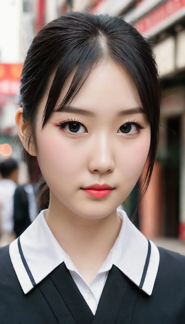 Tags: 21872187, SDXL
{"3": {"inputs": {"seed": 918985196892679, "steps": 32, "cfg": 6.54, "sampler_name": "dpmpp_2m", "scheduler": "karras", "denoise": 1.0, "model": ["27", 0], "positive": ["6", 0], "negative": ["7", 0], "latent_image": ["5", 0]}, "class_type": "KSampler"}, "4": {"inputs": {"ckpt_name": "juggernautXL_v8Rundiffusion.safetensors"}, "class_type": "CheckpointLoaderSimple"}, "5": {"inputs": {"width": 768, "height": 1344, "batch_size": 1}, "class_type": "EmptyLatentImage"}, "6": {"inputs": {"text": "24 year old girl, (chinese:1.14), (slim:0.97), (idol:1.09), (pale skin:1.08), (temptress:1.07), (cute:1.06), (seductive pose:0.99), (seductive facial expression:1.10), (eyelashes:1.10), (double eyelids:1.07), (beautiful eyes:1.05), (sexy lips:0.99), (blush:1.02), (detailed face:0.97), (in a seductive pose:0.95), (large perky breasts:1.11), (cleavage:1.02), (thigh gap:0.97), (school uniform:1.05), choker, busy street, (textured skin:1.09), (RAW:1.06), (detailed skin:1.00), (soft lighting:1.07), (natural looking skin:1.08), (skin fuzz:1.04), (film:1.02), (portra:1.02), (candid cinema:1.09)", "clip": ["27", 1]}, "class_type": "CLIPTextEncode"}, "7": {"inputs": {"text": "(low resolution:1.09), (distorted:1.11), (watermark:1.07), (twisted:1.06), (bad hands:1.11), (worst quality:1.11), (open mouth:1.08)", "clip": ["27", 1]}, "class_type": "CLIPTextEncode"}, "8": {"inputs": {"samples": ["3", 0], "vae": ["4", 2]}, "class_type": "VAEDecode"}, "25": {"inputs": {"lora_name": "nudify_xl.safetensors", "strength_model": 0.22, "strength_clip": 0.11, "model": ["4", 0], "clip": ["4", 1]}, "class_type": "LoraLoader"}, "26": {"inputs": {"lora_name": "shirtlift_SDXL_v2.safetensors", "strength_model": 0.02, "strength_clip": 0.18, "model": ["25", 0], "clip": ["25", 1]}, "class_type": "LoraLoader"}, "27": {"inputs": {"lora_name": "PerfectEyesXL.safetensors", "strength_model": 0.15, "strength_clip": 0.1, "model": ["26", 0], "clip": ["26", 1]}, "class_type": "LoraLoader"}, "30": {"inputs": {"model_name": "4x_NMKD-Superscale-SP_178000_G.pth"}, "class_type": "UpscaleModelLoader"}, "31": {"inputs": {"upscale_model": ["30", 0], "image": ["8", 0]}, "class_type": "ImageUpscaleWithModel"}, "32": {"inputs": {"upscale_method": "lanczos", "scale_by": 0.5, "image": ["31", 0]}, "class_type": "ImageScaleBy"}, "33": {"inputs": {"pixels": ["32", 0], "vae": ["4", 2]}, "class_type": "VAEEncode"}, "34": {"inputs": {"seed": 918985196892679, "steps": 32, "cfg": 6.54, "sampler_name": "dpmpp_2m", "scheduler": "karras", "denoise": 0.3, "model": ["27", 0], "positive": ["6", 0], "negative": ["7", 0], "latent_image": ["33", 0]}, "class_type": "KSampler"}, "36": {"inputs": {"samples": ["34", 0], "vae": ["4", 2]}, "class_type": "VAEDecode"}, "39": {"inputs": {"filename_prefix": "comfyapi-1707300847555", "images": ["36", 0]}, "class_type": "SaveImage"}}