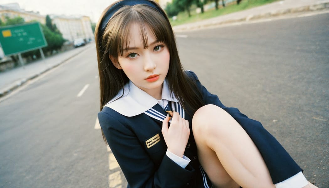 Tags: 21872187, SDXL
{"3": {"inputs": {"seed": 705049155831177, "steps": 32, "cfg": 7.55, "sampler_name": "dpmpp_2m", "scheduler": "karras", "denoise": 1.0, "model": ["27", 0], "positive": ["6", 0], "negative": ["7", 0], "latent_image": ["5", 0]}, "class_type": "KSampler"}, "4": {"inputs": {"ckpt_name": "helloworldxl.safetensors"}, "class_type": "CheckpointLoaderSimple"}, "5": {"inputs": {"width": 1344, "height": 768, "batch_size": 1}, "class_type": "EmptyLatentImage"}, "6": {"inputs": {"text": "26 year old girl, (russian:1.13), (sexy lips:1.07), (slim:1.09), (double eyelids:1.14), (idol:1.12), (seductive pose:1.12), (pale skin:1.03), (beautiful eyes:0.98), (temptress:0.95), (eyelashes:1.10), (seductive facial expression:1.03), (blush:1.14), (cute:1.00), (detailed face:0.95), (in a seductive pose:1.03), (large perky breasts:0.98), (cleavage:0.96), (thigh gap:1.13), (school uniform:1.08), choker, busy street, (film:1.07), (RAW:1.06), (soft lighting:1.04), (textured skin:1.09), (natural looking skin:1.05), (candid cinema:1.04), (portra:1.09), (skin fuzz:1.08), (detailed skin:1.03)", "clip": ["27", 1]}, "class_type": "CLIPTextEncode"}, "7": {"inputs": {"text": "(watermark:1.14), (twisted:1.05), (open mouth:1.12), (distorted:1.08), (bad hands:1.10), (worst quality:1.07), (low resolution:1.09)", "clip": ["27", 1]}, "class_type": "CLIPTextEncode"}, "8": {"inputs": {"samples": ["3", 0], "vae": ["4", 2]}, "class_type": "VAEDecode"}, "25": {"inputs": {"lora_name": "nudify_xl.safetensors", "strength_model": 0.18, "strength_clip": 0.39, "model": ["4", 0], "clip": ["4", 1]}, "class_type": "LoraLoader"}, "26": {"inputs": {"lora_name": "shirtlift_SDXL_v2.safetensors", "strength_model": 0.08, "strength_clip": 0.03, "model": ["25", 0], "clip": ["25", 1]}, "class_type": "LoraLoader"}, "27": {"inputs": {"lora_name": "PerfectEyesXL.safetensors", "strength_model": 0.13, "strength_clip": 0.07, "model": ["26", 0], "clip": ["26", 1]}, "class_type": "LoraLoader"}, "30": {"inputs": {"model_name": "4x_NMKD-Superscale-SP_178000_G.pth"}, "class_type": "UpscaleModelLoader"}, "31": {"inputs": {"upscale_model": ["30", 0], "image": ["8", 0]}, "class_type": "ImageUpscaleWithModel"}, "32": {"inputs": {"upscale_method": "lanczos", "scale_by": 0.5, "image": ["31", 0]}, "class_type": "ImageScaleBy"}, "33": {"inputs": {"pixels": ["32", 0], "vae": ["4", 2]}, "class_type": "VAEEncode"}, "34": {"inputs": {"seed": 705049155831177, "steps": 32, "cfg": 7.55, "sampler_name": "dpmpp_2m", "scheduler": "karras", "denoise": 0.3, "model": ["27", 0], "positive": ["6", 0], "negative": ["7", 0], "latent_image": ["33", 0]}, "class_type": "KSampler"}, "36": {"inputs": {"samples": ["34", 0], "vae": ["4", 2]}, "class_type": "VAEDecode"}, "39": {"inputs": {"filename_prefix": "comfyapi-1732975095953", "images": ["36", 0]}, "class_type": "SaveImage"}}