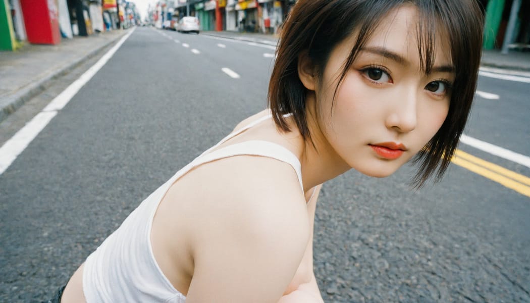 Tags: 21872187, SDXL
{"3": {"inputs": {"seed": 170936179643109, "steps": 32, "cfg": 6.23, "sampler_name": "dpmpp_2m", "scheduler": "karras", "denoise": 1.0, "model": ["27", 0], "positive": ["6", 0], "negative": ["7", 0], "latent_image": ["5", 0]}, "class_type": "KSampler"}, "4": {"inputs": {"ckpt_name": "helloworldxl.safetensors"}, "class_type": "CheckpointLoaderSimple"}, "5": {"inputs": {"width": 1344, "height": 768, "batch_size": 1}, "class_type": "EmptyLatentImage"}, "6": {"inputs": {"text": "26 year old girl, (irish:1.08), (japanese:1.06), (cute:1.14), (double eyelids:1.05), (sexy lips:0.98), (blush:0.96), (seductive facial expression:0.97), (temptress:1.13), (idol:0.96), (slim:0.99), (seductive pose:1.09), (beautiful eyes:1.04), (pale skin:1.03), (detailed face:1.03), (eyelashes:1.08), (in a seductive pose:1.01), (large perky breasts:1.01), (cleavage:1.02), (thigh gap:0.99), (white tanktop:1.05), busy street, (skin fuzz:1.07), (RAW:1.02), (film:1.06), (natural looking skin:1.09), (portra:1.01), (candid cinema:1.03), (soft lighting:1.02), (textured skin:1.01), (detailed skin:1.02)", "clip": ["27", 1]}, "class_type": "CLIPTextEncode"}, "7": {"inputs": {"text": "(bad hands:1.13), (open mouth:1.07), (twisted:1.11), (low resolution:1.10), (watermark:1.14), (distorted:1.08), (worst quality:1.08)", "clip": ["27", 1]}, "class_type": "CLIPTextEncode"}, "8": {"inputs": {"samples": ["3", 0], "vae": ["4", 2]}, "class_type": "VAEDecode"}, "25": {"inputs": {"lora_name": "nudify_xl.safetensors", "strength_model": 0.39, "strength_clip": 0.23, "model": ["4", 0], "clip": ["4", 1]}, "class_type": "LoraLoader"}, "26": {"inputs": {"lora_name": "shirtlift_SDXL_v2.safetensors", "strength_model": 0.01, "strength_clip": 0.17, "model": ["25", 0], "clip": ["25", 1]}, "class_type": "LoraLoader"}, "27": {"inputs": {"lora_name": "PerfectEyesXL.safetensors", "strength_model": 0.18, "strength_clip": 0.13, "model": ["26", 0], "clip": ["26", 1]}, "class_type": "LoraLoader"}, "30": {"inputs": {"model_name": "4x_NMKD-Superscale-SP_178000_G.pth"}, "class_type": "UpscaleModelLoader"}, "31": {"inputs": {"upscale_model": ["30", 0], "image": ["8", 0]}, "class_type": "ImageUpscaleWithModel"}, "32": {"inputs": {"upscale_method": "lanczos", "scale_by": 0.5, "image": ["31", 0]}, "class_type": "ImageScaleBy"}, "33": {"inputs": {"pixels": ["32", 0], "vae": ["4", 2]}, "class_type": "VAEEncode"}, "34": {"inputs": {"seed": 170936179643109, "steps": 32, "cfg": 6.23, "sampler_name": "dpmpp_2m", "scheduler": "karras", "denoise": 0.3, "model": ["27", 0], "positive": ["6", 0], "negative": ["7", 0], "latent_image": ["33", 0]}, "class_type": "KSampler"}, "36": {"inputs": {"samples": ["34", 0], "vae": ["4", 2]}, "class_type": "VAEDecode"}, "39": {"inputs": {"filename_prefix": "comfyapi-1714098883923", "images": ["36", 0]}, "class_type": "SaveImage"}}