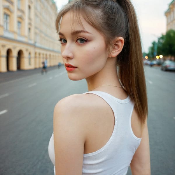 Tags: 21872187, SDXL
{"3": {"inputs": {"seed": 229927936783150, "steps": 32, "cfg": 6.45, "sampler_name": "dpmpp_2m", "scheduler": "karras", "denoise": 1.0, "model": ["27", 0], "positive": ["6", 0], "negative": ["7", 0], "latent_image": ["5", 0]}, "class_type": "KSampler"}, "4": {"inputs": {"ckpt_name": "leosamsHelloworldSDXL_helloworldSDXL32DPO.safetensors"}, "class_type": "CheckpointLoaderSimple"}, "5": {"inputs": {"width": 1024, "height": 1024, "batch_size": 1}, "class_type": "EmptyLatentImage"}, "6": {"inputs": {"text": "23 year old girl, (russian:1.05), (ukrainian:1.08), (idol:1.06), (beautiful eyes:1.09), (slim:1.14), (seductive pose:1.04), (pale skin:1.05), (eyelashes:1.04), (detailed face:1.08), (cute:1.10), (sexy lips:1.12), (seductive facial expression:1.05), (temptress:1.07), (double eyelids:0.97), (perky ass:1.06), (exposed ass:1.09), (looking back:1.04), (sexy ass:1.00), (thigh gap:1.04), (white tanktop:0.95), busy street, (soft lighting:1.04), (RAW:1.02), (candid cinema:1.03), (textured skin:1.05), (skin fuzz:1.00), (film:1.05), (portra:1.02), (detailed skin:1.07), (natural looking skin:1.02)", "clip": ["27", 1]}, "class_type": "CLIPTextEncode"}, "7": {"inputs": {"text": "(low resolution:1.14), (bad hands:1.14), (distorted:1.09), (twisted:1.09), (worst quality:1.10), (watermark:1.13), (open mouth:1.05)", "clip": ["27", 1]}, "class_type": "CLIPTextEncode"}, "8": {"inputs": {"samples": ["3", 0], "vae": ["4", 2]}, "class_type": "VAEDecode"}, "25": {"inputs": {"lora_name": "nudify_xl.safetensors", "strength_model": 0.21, "strength_clip": 0.24, "model": ["4", 0], "clip": ["4", 1]}, "class_type": "LoraLoader"}, "26": {"inputs": {"lora_name": "shirtlift_SDXL_v2.safetensors", "strength_model": 0.1, "strength_clip": 0.02, "model": ["25", 0], "clip": ["25", 1]}, "class_type": "LoraLoader"}, "27": {"inputs": {"lora_name": "PerfectEyesXL.safetensors", "strength_model": 0.09, "strength_clip": 0.11, "model": ["26", 0], "clip": ["26", 1]}, "class_type": "LoraLoader"}, "30": {"inputs": {"model_name": "4x_NMKD-Superscale-SP_178000_G.pth"}, "class_type": "UpscaleModelLoader"}, "31": {"inputs": {"upscale_model": ["30", 0], "image": ["8", 0]}, "class_type": "ImageUpscaleWithModel"}, "32": {"inputs": {"upscale_method": "lanczos", "scale_by": 0.5, "image": ["31", 0]}, "class_type": "ImageScaleBy"}, "33": {"inputs": {"pixels": ["32", 0], "vae": ["4", 2]}, "class_type": "VAEEncode"}, "34": {"inputs": {"seed": 229927936783150, "steps": 32, "cfg": 6.45, "sampler_name": "dpmpp_2m", "scheduler": "karras", "denoise": 0.3, "model": ["27", 0], "positive": ["6", 0], "negative": ["7", 0], "latent_image": ["33", 0]}, "class_type": "KSampler"}, "36": {"inputs": {"samples": ["34", 0], "vae": ["4", 2]}, "class_type": "VAEDecode"}, "39": {"inputs": {"filename_prefix": "comfyapi-1707936436077", "images": ["36", 0]}, "class_type": "SaveImage"}}