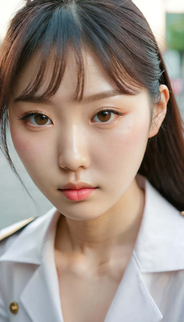 Tags: 21872187, SDXL
{"3": {"inputs": {"seed": 523999782500066, "steps": 64, "cfg": 7.8, "sampler_name": "dpmpp_2m", "scheduler": "karras", "denoise": 1.0, "model": ["27", 0], "positive": ["6", 0], "negative": ["7", 0], "latent_image": ["5", 0]}, "class_type": "KSampler"}, "4": {"inputs": {"ckpt_name": "juggernautxl.safetensors"}, "class_type": "CheckpointLoaderSimple"}, "5": {"inputs": {"width": 768, "height": 1344, "batch_size": 1}, "class_type": "EmptyLatentImage"}, "6": {"inputs": {"text": "28 year old girl, (korean:1.04), (sexy lips:1.06), (detailed face:1.11), (eyelashes:0.96), (cute:0.98), (seductive facial expression:0.96), (temptress:1.11), (beautiful eyes:1.10), (idol:1.02), (blush:0.96), (pale skin:1.06), (double eyelids:1.03), (slim:1.13), (on all fours:1.09), (spreading ass cheeks:1.11), (from behind:0.95), (backboob:0.96), (school uniform:0.95), choker, busy street, (RAW:1.06), (film:1.02), (candid cinema:1.00), (natural looking skin:1.06), (soft lighting:1.09), (detailed skin:1.05), (portra:1.01), (skin fuzz:1.09), (textured skin:1.06)", "clip": ["27", 1]}, "class_type": "CLIPTextEncode"}, "7": {"inputs": {"text": "(worst quality:1.12), (bad hands:1.10), (watermark:1.09), (twisted:1.08), (open mouth:1.09), (low resolution:1.07), (distorted:1.14)", "clip": ["27", 1]}, "class_type": "CLIPTextEncode"}, "8": {"inputs": {"samples": ["3", 0], "vae": ["4", 2]}, "class_type": "VAEDecode"}, "25": {"inputs": {"lora_name": "nudify_xl.safetensors", "strength_model": 0.16, "strength_clip": 0.19, "model": ["4", 0], "clip": ["4", 1]}, "class_type": "LoraLoader"}, "26": {"inputs": {"lora_name": "shirtlift_SDXL_v2.safetensors", "strength_model": 0.06, "strength_clip": 0.07, "model": ["25", 0], "clip": ["25", 1]}, "class_type": "LoraLoader"}, "27": {"inputs": {"lora_name": "PerfectEyesXL.safetensors", "strength_model": 0.07, "strength_clip": 0.07, "model": ["26", 0], "clip": ["26", 1]}, "class_type": "LoraLoader"}, "30": {"inputs": {"model_name": "4x_NMKD-Superscale-SP_178000_G.pth"}, "class_type": "UpscaleModelLoader"}, "31": {"inputs": {"upscale_model": ["30", 0], "image": ["8", 0]}, "class_type": "ImageUpscaleWithModel"}, "32": {"inputs": {"upscale_method": "lanczos", "scale_by": 0.5, "image": ["31", 0]}, "class_type": "ImageScaleBy"}, "33": {"inputs": {"pixels": ["32", 0], "vae": ["4", 2]}, "class_type": "VAEEncode"}, "34": {"inputs": {"seed": 523999782500066, "steps": 64, "cfg": 7.8, "sampler_name": "dpmpp_2m", "scheduler": "karras", "denoise": 0.3, "model": ["27", 0], "positive": ["6", 0], "negative": ["7", 0], "latent_image": ["33", 0]}, "class_type": "KSampler"}, "36": {"inputs": {"samples": ["34", 0], "vae": ["4", 2]}, "class_type": "VAEDecode"}, "39": {"inputs": {"filename_prefix": "comfyapi-1725109325286", "images": ["36", 0]}, "class_type": "SaveImage"}}