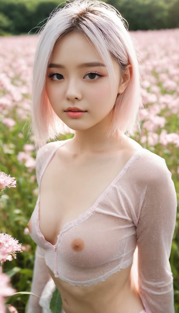 Tags: 21872187, SDXL
{"3": {"inputs": {"seed": 873485328156653, "steps": 32, "cfg": 5.44, "sampler_name": "dpmpp_2m", "scheduler": "karras", "denoise": 1.0, "model": ["27", 0], "positive": ["6", 0], "negative": ["7", 0], "latent_image": ["5", 0]}, "class_type": "KSampler"}, "4": {"inputs": {"ckpt_name": "juggernautxl.safetensors"}, "class_type": "CheckpointLoaderSimple"}, "5": {"inputs": {"width": 768, "height": 1344, "batch_size": 1}, "class_type": "EmptyLatentImage"}, "6": {"inputs": {"text": "21 year old girl, (beautiful eyes:1.05), (idol:0.99), (seductive facial expression:1.07), (double eyelids:0.96), (detailed face:1.04), (slim:0.96), (blush:1.10), (cute:0.99), (sexy lips:1.04), (seductive pose:0.97), (eyelashes:0.97), (temptress:1.00), (pale skin:0.99), (perky ass:1.00), (exposed ass:1.13), (looking back:0.99), (sexy ass:1.00), (thigh gap:1.09), wearing (translucent clothes:1.04) on a flower field, (portra:1.05), (soft lighting:1.00), (candid cinema:1.06), (natural looking skin:1.06), (RAW:1.04), (film:1.07), (detailed skin:1.03), (skin fuzz:1.09), (textured skin:1.03)", "clip": ["27", 1]}, "class_type": "CLIPTextEncode"}, "7": {"inputs": {"text": "(low resolution:1.07), (twisted:1.06), (watermark:1.11), (worst quality:1.11), (distorted:1.08), (bad hands:1.12), (open mouth:1.06)", "clip": ["27", 1]}, "class_type": "CLIPTextEncode"}, "8": {"inputs": {"samples": ["3", 0], "vae": ["4", 2]}, "class_type": "VAEDecode"}, "25": {"inputs": {"lora_name": "nudify_xl.safetensors", "strength_model": 0.27, "strength_clip": 0.14, "model": ["4", 0], "clip": ["4", 1]}, "class_type": "LoraLoader"}, "26": {"inputs": {"lora_name": "shirtlift_SDXL_v2.safetensors", "strength_model": 0.1, "strength_clip": 0.04, "model": ["25", 0], "clip": ["25", 1]}, "class_type": "LoraLoader"}, "27": {"inputs": {"lora_name": "PerfectEyesXL.safetensors", "strength_model": 0.18, "strength_clip": 0.13, "model": ["26", 0], "clip": ["26", 1]}, "class_type": "LoraLoader"}, "30": {"inputs": {"model_name": "4x_NMKD-Superscale-SP_178000_G.pth"}, "class_type": "UpscaleModelLoader"}, "31": {"inputs": {"upscale_model": ["30", 0], "image": ["8", 0]}, "class_type": "ImageUpscaleWithModel"}, "32": {"inputs": {"upscale_method": "lanczos", "scale_by": 0.5, "image": ["31", 0]}, "class_type": "ImageScaleBy"}, "33": {"inputs": {"pixels": ["32", 0], "vae": ["4", 2]}, "class_type": "VAEEncode"}, "34": {"inputs": {"seed": 873485328156653, "steps": 32, "cfg": 5.44, "sampler_name": "dpmpp_2m", "scheduler": "karras", "denoise": 0.3, "model": ["27", 0], "positive": ["6", 0], "negative": ["7", 0], "latent_image": ["33", 0]}, "class_type": "KSampler"}, "36": {"inputs": {"samples": ["34", 0], "vae": ["4", 2]}, "class_type": "VAEDecode"}, "39": {"inputs": {"filename_prefix": "comfyapi-1732212576566", "images": ["36", 0]}, "class_type": "SaveImage"}}