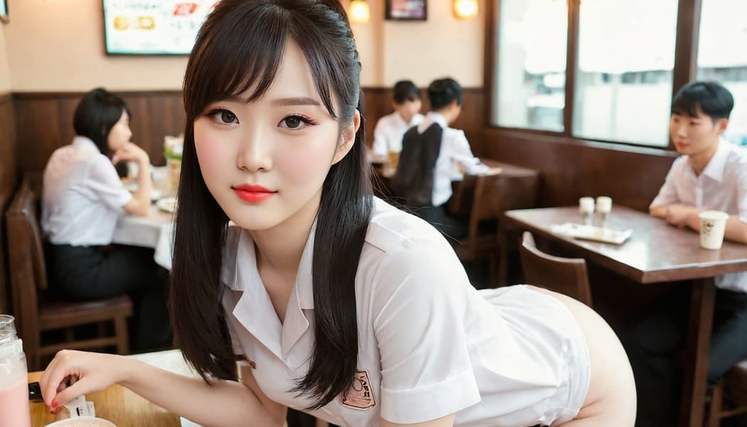 Tags: 21872187, SDXL
{"3": {"inputs": {"seed": 294934909586906, "steps": 64, "cfg": 7.01, "sampler_name": "dpmpp_2m", "scheduler": "karras", "denoise": 1.0, "model": ["27", 0], "positive": ["6", 0], "negative": ["7", 0], "latent_image": ["5", 0]}, "class_type": "KSampler"}, "4": {"inputs": {"ckpt_name": "juggernautXL_v8Rundiffusion.safetensors"}, "class_type": "CheckpointLoaderSimple"}, "5": {"inputs": {"width": 1344, "height": 768, "batch_size": 1}, "class_type": "EmptyLatentImage"}, "6": {"inputs": {"text": "28 year old girl, (korean:1.06), (chinese:1.02), (idol:1.01), (cute:0.98), (pale skin:1.02), (seductive pose:1.02), (sexy lips:0.98), (seductive facial expression:1.08), (blush:1.14), (beautiful eyes:1.08), (temptress:1.07), (eyelashes:0.95), (detailed face:1.01), (double eyelids:0.98), (slim:1.13), (perky ass:1.13), (exposed ass:1.06), (looking back:1.14), (sexy ass:0.96), (thigh gap:1.01), (a waitress in uniform:0.97) working at a restaurant, (portra:1.07), (RAW:1.06), (film:1.05), (textured skin:1.05), (skin fuzz:1.07), (detailed skin:1.01), (soft lighting:1.09), (candid cinema:1.04), (natural looking skin:1.08)", "clip": ["27", 1]}, "class_type": "CLIPTextEncode"}, "7": {"inputs": {"text": "(watermark:1.08), (open mouth:1.11), (worst quality:1.10), (distorted:1.13), (bad hands:1.13), (twisted:1.14), (low resolution:1.07)", "clip": ["27", 1]}, "class_type": "CLIPTextEncode"}, "8": {"inputs": {"samples": ["3", 0], "vae": ["4", 2]}, "class_type": "VAEDecode"}, "25": {"inputs": {"lora_name": "nudify_xl.safetensors", "strength_model": 0.22, "strength_clip": 0.07, "model": ["4", 0], "clip": ["4", 1]}, "class_type": "LoraLoader"}, "26": {"inputs": {"lora_name": "shirtlift_SDXL_v2.safetensors", "strength_model": 0.0, "strength_clip": 0.14, "model": ["25", 0], "clip": ["25", 1]}, "class_type": "LoraLoader"}, "27": {"inputs": {"lora_name": "PerfectEyesXL.safetensors", "strength_model": 0.1, "strength_clip": 0.04, "model": ["26", 0], "clip": ["26", 1]}, "class_type": "LoraLoader"}, "30": {"inputs": {"model_name": "4x_NMKD-Superscale-SP_178000_G.pth"}, "class_type": "UpscaleModelLoader"}, "31": {"inputs": {"upscale_model": ["30", 0], "image": ["8", 0]}, "class_type": "ImageUpscaleWithModel"}, "32": {"inputs": {"upscale_method": "lanczos", "scale_by": 0.5, "image": ["31", 0]}, "class_type": "ImageScaleBy"}, "33": {"inputs": {"pixels": ["32", 0], "vae": ["4", 2]}, "class_type": "VAEEncode"}, "34": {"inputs": {"seed": 294934909586906, "steps": 64, "cfg": 7.01, "sampler_name": "dpmpp_2m", "scheduler": "karras", "denoise": 0.3, "model": ["27", 0], "positive": ["6", 0], "negative": ["7", 0], "latent_image": ["33", 0]}, "class_type": "KSampler"}, "36": {"inputs": {"samples": ["34", 0], "vae": ["4", 2]}, "class_type": "VAEDecode"}, "39": {"inputs": {"filename_prefix": "comfyapi-1707542444539", "images": ["36", 0]}, "class_type": "SaveImage"}}