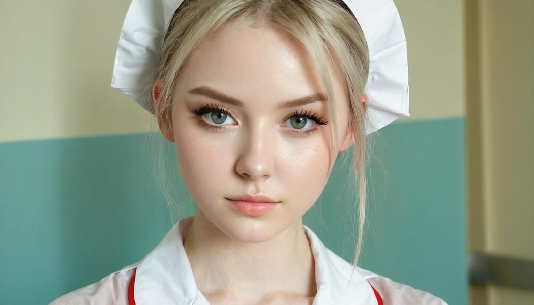 Tags: 21872187, SDXL
{"3": {"inputs": {"seed": 401356845189804, "steps": 32, "cfg": 6.82, "sampler_name": "dpmpp_2m", "scheduler": "karras", "denoise": 1.0, "model": ["27", 0], "positive": ["6", 0], "negative": ["7", 0], "latent_image": ["5", 0]}, "class_type": "KSampler"}, "4": {"inputs": {"ckpt_name": "juggernautxl.safetensors"}, "class_type": "CheckpointLoaderSimple"}, "5": {"inputs": {"width": 1344, "height": 768, "batch_size": 1}, "class_type": "EmptyLatentImage"}, "6": {"inputs": {"text": "22 year old girl, (sexy lips:1.03), (blush:1.12), (eyelashes:1.04), (slim:1.00), (temptress:0.98), (beautiful eyes:1.00), (seductive facial expression:1.12), (idol:1.01), (cute:1.05), (seductive pose:0.98), (pale skin:0.95), (detailed face:1.04), (in a seductive pose:1.11), (large perky breasts:1.08), (cleavage:1.04), (thigh gap:1.05), (nurse in uniform:1.12) working in a hospital ward, (RAW:1.08), (film:1.00), (candid cinema:1.01), (skin fuzz:1.06), (natural looking skin:1.06), (soft lighting:1.06), (detailed skin:1.08), (textured skin:1.01), (portra:1.06)", "clip": ["27", 1]}, "class_type": "CLIPTextEncode"}, "7": {"inputs": {"text": "(low resolution:1.05), (watermark:1.13), (twisted:1.11), (distorted:1.08), (bad hands:1.11), (worst quality:1.11), (open mouth:1.11)", "clip": ["27", 1]}, "class_type": "CLIPTextEncode"}, "8": {"inputs": {"samples": ["3", 0], "vae": ["4", 2]}, "class_type": "VAEDecode"}, "25": {"inputs": {"lora_name": "nudify_xl.safetensors", "strength_model": 0.07, "strength_clip": 0.32, "model": ["4", 0], "clip": ["4", 1]}, "class_type": "LoraLoader"}, "26": {"inputs": {"lora_name": "shirtlift_SDXL_v2.safetensors", "strength_model": 0.18, "strength_clip": 0.05, "model": ["25", 0], "clip": ["25", 1]}, "class_type": "LoraLoader"}, "27": {"inputs": {"lora_name": "PerfectEyesXL.safetensors", "strength_model": 0.15, "strength_clip": 0.01, "model": ["26", 0], "clip": ["26", 1]}, "class_type": "LoraLoader"}, "30": {"inputs": {"model_name": "4x_NMKD-Superscale-SP_178000_G.pth"}, "class_type": "UpscaleModelLoader"}, "31": {"inputs": {"upscale_model": ["30", 0], "image": ["8", 0]}, "class_type": "ImageUpscaleWithModel"}, "32": {"inputs": {"upscale_method": "lanczos", "scale_by": 0.5, "image": ["31", 0]}, "class_type": "ImageScaleBy"}, "33": {"inputs": {"pixels": ["32", 0], "vae": ["4", 2]}, "class_type": "VAEEncode"}, "34": {"inputs": {"seed": 401356845189804, "steps": 32, "cfg": 6.82, "sampler_name": "dpmpp_2m", "scheduler": "karras", "denoise": 0.3, "model": ["27", 0], "positive": ["6", 0], "negative": ["7", 0], "latent_image": ["33", 0]}, "class_type": "KSampler"}, "36": {"inputs": {"samples": ["34", 0], "vae": ["4", 2]}, "class_type": "VAEDecode"}, "39": {"inputs": {"filename_prefix": "comfyapi-1735100496938", "images": ["36", 0]}, "class_type": "SaveImage"}}