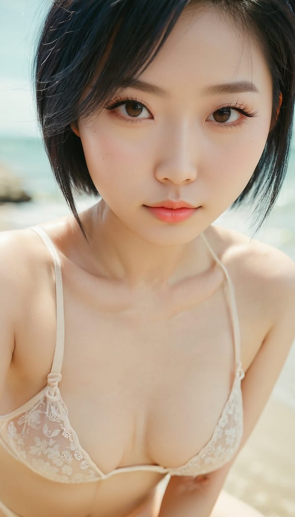 Tags: 21872187, SDXL
{"3": {"inputs": {"seed": 501500836865705, "steps": 64, "cfg": 7.74, "sampler_name": "dpmpp_2m", "scheduler": "karras", "denoise": 1.0, "model": ["27", 0], "positive": ["6", 0], "negative": ["7", 0], "latent_image": ["5", 0]}, "class_type": "KSampler"}, "4": {"inputs": {"ckpt_name": "juggernautxl.safetensors"}, "class_type": "CheckpointLoaderSimple"}, "5": {"inputs": {"width": 768, "height": 1344, "batch_size": 1}, "class_type": "EmptyLatentImage"}, "6": {"inputs": {"text": "24 year old girl, (chinese:1.04), (blush:0.96), (eyelashes:1.05), (detailed face:1.03), (idol:0.95), (cute:1.11), (sexy lips:1.01), (seductive pose:1.13), (temptress:1.12), (seductive facial expression:1.06), (double eyelids:1.01), (beautiful eyes:1.10), (slim:1.04), (pale skin:1.09), (on all fours:1.07), (spreading ass cheeks:1.11), (from behind:1.07), (backboob:0.99), wearing (bikini:1.01) at a beach, (RAW:1.05), (candid cinema:1.03), (portra:1.02), (natural looking skin:1.07), (soft lighting:1.09), (skin fuzz:1.06), (detailed skin:1.07), (textured skin:1.00), (film:1.00)", "clip": ["27", 1]}, "class_type": "CLIPTextEncode"}, "7": {"inputs": {"text": "(worst quality:1.10), (watermark:1.07), (twisted:1.05), (open mouth:1.05), (low resolution:1.13), (distorted:1.12), (bad hands:1.05)", "clip": ["27", 1]}, "class_type": "CLIPTextEncode"}, "8": {"inputs": {"samples": ["3", 0], "vae": ["4", 2]}, "class_type": "VAEDecode"}, "25": {"inputs": {"lora_name": "nudify_xl.safetensors", "strength_model": 0.15, "strength_clip": 0.21, "model": ["4", 0], "clip": ["4", 1]}, "class_type": "LoraLoader"}, "26": {"inputs": {"lora_name": "shirtlift_SDXL_v2.safetensors", "strength_model": 0.15, "strength_clip": 0.0, "model": ["25", 0], "clip": ["25", 1]}, "class_type": "LoraLoader"}, "27": {"inputs": {"lora_name": "PerfectEyesXL.safetensors", "strength_model": 0.06, "strength_clip": 0.06, "model": ["26", 0], "clip": ["26", 1]}, "class_type": "LoraLoader"}, "30": {"inputs": {"model_name": "4x_NMKD-Superscale-SP_178000_G.pth"}, "class_type": "UpscaleModelLoader"}, "31": {"inputs": {"upscale_model": ["30", 0], "image": ["8", 0]}, "class_type": "ImageUpscaleWithModel"}, "32": {"inputs": {"upscale_method": "lanczos", "scale_by": 0.5, "image": ["31", 0]}, "class_type": "ImageScaleBy"}, "33": {"inputs": {"pixels": ["32", 0], "vae": ["4", 2]}, "class_type": "VAEEncode"}, "34": {"inputs": {"seed": 501500836865705, "steps": 64, "cfg": 7.74, "sampler_name": "dpmpp_2m", "scheduler": "karras", "denoise": 0.3, "model": ["27", 0], "positive": ["6", 0], "negative": ["7", 0], "latent_image": ["33", 0]}, "class_type": "KSampler"}, "36": {"inputs": {"samples": ["34", 0], "vae": ["4", 2]}, "class_type": "VAEDecode"}, "39": {"inputs": {"filename_prefix": "comfyapi-1726423488160", "images": ["36", 0]}, "class_type": "SaveImage"}}