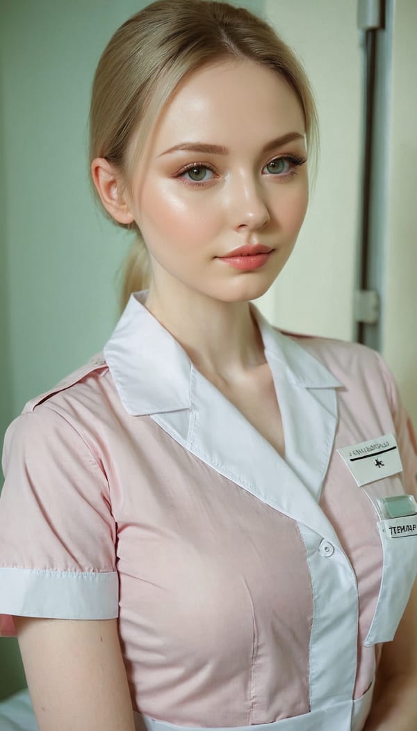 Tags: 21872187, SDXL
{"3": {"inputs": {"seed": 480801738205315, "steps": 32, "cfg": 7.43, "sampler_name": "dpmpp_2m", "scheduler": "karras", "denoise": 1.0, "model": ["27", 0], "positive": ["6", 0], "negative": ["7", 0], "latent_image": ["5", 0]}, "class_type": "KSampler"}, "4": {"inputs": {"ckpt_name": "juggernautxl.safetensors"}, "class_type": "CheckpointLoaderSimple"}, "5": {"inputs": {"width": 768, "height": 1344, "batch_size": 1}, "class_type": "EmptyLatentImage"}, "6": {"inputs": {"text": "27 year old girl, (ukrainian:0.99), (pale skin:1.13), (seductive facial expression:1.12), (cute:1.03), (slim:1.03), (double eyelids:1.00), (eyelashes:1.07), (temptress:1.13), (blush:1.05), (sexy lips:1.14), (detailed face:1.11), (idol:1.00), (seductive pose:0.97), (in a seductive pose:1.05), (large perky breasts:0.95), (cleavage:0.95), (thigh gap:1.02), (nurse in uniform:1.11) working in a hospital ward, (detailed skin:1.09), (RAW:1.05), (candid cinema:1.01), (natural looking skin:1.09), (film:1.00), (textured skin:1.07), (soft lighting:1.02), (portra:1.03)", "clip": ["27", 1]}, "class_type": "CLIPTextEncode"}, "7": {"inputs": {"text": "(open mouth:1.06), (watermark:1.06), (worst quality:1.12), (twisted:1.09), (bad hands:1.11), (low resolution:1.10), (distorted:1.07)", "clip": ["27", 1]}, "class_type": "CLIPTextEncode"}, "8": {"inputs": {"samples": ["3", 0], "vae": ["4", 2]}, "class_type": "VAEDecode"}, "25": {"inputs": {"lora_name": "nudify_xl.safetensors", "strength_model": 0.04, "strength_clip": 0.24, "model": ["4", 0], "clip": ["4", 1]}, "class_type": "LoraLoader"}, "26": {"inputs": {"lora_name": "shirtlift_SDXL_v2.safetensors", "strength_model": 0.07, "strength_clip": 0.09, "model": ["25", 0], "clip": ["25", 1]}, "class_type": "LoraLoader"}, "27": {"inputs": {"lora_name": "PerfectEyesXL.safetensors", "strength_model": 0.16, "strength_clip": 0.15, "model": ["26", 0], "clip": ["26", 1]}, "class_type": "LoraLoader"}, "30": {"inputs": {"model_name": "4x_NMKD-Superscale-SP_178000_G.pth"}, "class_type": "UpscaleModelLoader"}, "31": {"inputs": {"upscale_model": ["30", 0], "image": ["8", 0]}, "class_type": "ImageUpscaleWithModel"}, "32": {"inputs": {"upscale_method": "lanczos", "scale_by": 0.5, "image": ["31", 0]}, "class_type": "ImageScaleBy"}, "33": {"inputs": {"pixels": ["32", 0], "vae": ["4", 2]}, "class_type": "VAEEncode"}, "34": {"inputs": {"seed": 480801738205315, "steps": 32, "cfg": 7.43, "sampler_name": "dpmpp_2m", "scheduler": "karras", "denoise": 0.3, "model": ["27", 0], "positive": ["6", 0], "negative": ["7", 0], "latent_image": ["33", 0]}, "class_type": "KSampler"}, "36": {"inputs": {"samples": ["34", 0], "vae": ["4", 2]}, "class_type": "VAEDecode"}, "39": {"inputs": {"filename_prefix": "comfyapi-1723634379742", "images": ["36", 0]}, "class_type": "SaveImage"}}