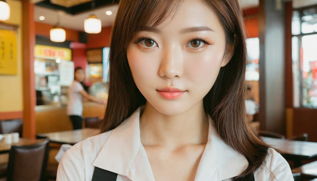 Tags: 21872187, SDXL
{"3": {"inputs": {"seed": 741373131976598, "steps": 32, "cfg": 5.57, "sampler_name": "dpmpp_2m", "scheduler": "karras", "denoise": 1.0, "model": ["27", 0], "positive": ["6", 0], "negative": ["7", 0], "latent_image": ["5", 0]}, "class_type": "KSampler"}, "4": {"inputs": {"ckpt_name": "juggernautxl.safetensors"}, "class_type": "CheckpointLoaderSimple"}, "5": {"inputs": {"width": 1344, "height": 768, "batch_size": 1}, "class_type": "EmptyLatentImage"}, "6": {"inputs": {"text": "25 year old girl, (taiwanese:1.06), (sexy lips:1.13), (double eyelids:1.13), (seductive facial expression:1.14), (eyelashes:0.98), (slim:1.11), (cute:1.13), (temptress:1.01), (pale skin:1.03), (idol:1.05), (blush:1.07), (beautiful eyes:1.12), (detailed face:1.14), (seductive pose:1.00), (in a seductive pose:0.96), (large perky breasts:0.95), (cleavage:0.99), (thigh gap:1.13), (a waitress in uniform:1.09) working at a restaurant, (film:1.02), (detailed skin:1.09), (candid cinema:1.09), (portra:1.08), (natural looking skin:1.05), (textured skin:1.07), (skin fuzz:1.05), (RAW:1.04), (soft lighting:1.00)", "clip": ["27", 1]}, "class_type": "CLIPTextEncode"}, "7": {"inputs": {"text": "(worst quality:1.08), (open mouth:1.09), (distorted:1.09), (bad hands:1.08), (low resolution:1.08), (watermark:1.10), (twisted:1.11)", "clip": ["27", 1]}, "class_type": "CLIPTextEncode"}, "8": {"inputs": {"samples": ["3", 0], "vae": ["4", 2]}, "class_type": "VAEDecode"}, "25": {"inputs": {"lora_name": "nudify_xl.safetensors", "strength_model": 0.05, "strength_clip": 0.1, "model": ["4", 0], "clip": ["4", 1]}, "class_type": "LoraLoader"}, "26": {"inputs": {"lora_name": "shirtlift_SDXL_v2.safetensors", "strength_model": 0.13, "strength_clip": 0.11, "model": ["25", 0], "clip": ["25", 1]}, "class_type": "LoraLoader"}, "27": {"inputs": {"lora_name": "PerfectEyesXL.safetensors", "strength_model": 0.14, "strength_clip": 0.09, "model": ["26", 0], "clip": ["26", 1]}, "class_type": "LoraLoader"}, "30": {"inputs": {"model_name": "4x_NMKD-Superscale-SP_178000_G.pth"}, "class_type": "UpscaleModelLoader"}, "31": {"inputs": {"upscale_model": ["30", 0], "image": ["8", 0]}, "class_type": "ImageUpscaleWithModel"}, "32": {"inputs": {"upscale_method": "lanczos", "scale_by": 0.5, "image": ["31", 0]}, "class_type": "ImageScaleBy"}, "33": {"inputs": {"pixels": ["32", 0], "vae": ["4", 2]}, "class_type": "VAEEncode"}, "34": {"inputs": {"seed": 741373131976598, "steps": 32, "cfg": 5.57, "sampler_name": "dpmpp_2m", "scheduler": "karras", "denoise": 0.3, "model": ["27", 0], "positive": ["6", 0], "negative": ["7", 0], "latent_image": ["33", 0]}, "class_type": "KSampler"}, "36": {"inputs": {"samples": ["34", 0], "vae": ["4", 2]}, "class_type": "VAEDecode"}, "39": {"inputs": {"filename_prefix": "comfyapi-1713266102746", "images": ["36", 0]}, "class_type": "SaveImage"}}