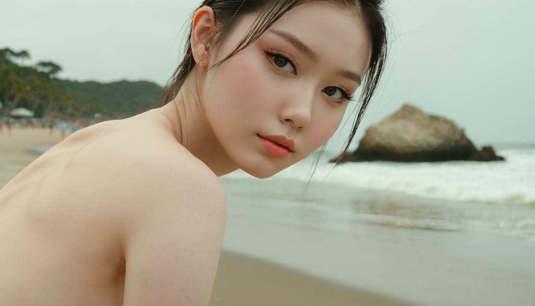 Tags: 21872187, SDXL
{"3": {"inputs": {"seed": 888753364147390, "steps": 64, "cfg": 7.75, "sampler_name": "dpmpp_2m", "scheduler": "karras", "denoise": 1.0, "model": ["27", 0], "positive": ["6", 0], "negative": ["7", 0], "latent_image": ["5", 0]}, "class_type": "KSampler"}, "4": {"inputs": {"ckpt_name": "juggernautxl.safetensors"}, "class_type": "CheckpointLoaderSimple"}, "5": {"inputs": {"width": 1344, "height": 768, "batch_size": 1}, "class_type": "EmptyLatentImage"}, "6": {"inputs": {"text": "20 year old girl, (seductive pose:1.06), (beautiful eyes:0.98), (idol:1.09), (double eyelids:0.97), (sexy lips:1.11), (slim:0.97), (pale skin:1.12), (detailed face:1.02), (temptress:1.12), (blush:1.01), (eyelashes:1.07), (cute:1.04), (seductive facial expression:1.04), (perky ass:0.96), (exposed ass:1.09), (looking back:1.07), (sexy ass:1.02), (thigh gap:1.02), strolling (nude:1.10) at a beach, (candid cinema:1.05), (natural looking skin:1.02), (detailed skin:1.07), (textured skin:1.06), (portra:1.05), (skin fuzz:1.05), (RAW:1.02), (soft lighting:1.03), (film:1.04)", "clip": ["27", 1]}, "class_type": "CLIPTextEncode"}, "7": {"inputs": {"text": "(worst quality:1.14), (watermark:1.07), (distorted:1.12), (open mouth:1.05), (bad hands:1.08), (low resolution:1.13), (twisted:1.11)", "clip": ["27", 1]}, "class_type": "CLIPTextEncode"}, "8": {"inputs": {"samples": ["3", 0], "vae": ["4", 2]}, "class_type": "VAEDecode"}, "25": {"inputs": {"lora_name": "nudify_xl.safetensors", "strength_model": 0.13, "strength_clip": 0.31, "model": ["4", 0], "clip": ["4", 1]}, "class_type": "LoraLoader"}, "26": {"inputs": {"lora_name": "shirtlift_SDXL_v2.safetensors", "strength_model": 0.04, "strength_clip": 0.09, "model": ["25", 0], "clip": ["25", 1]}, "class_type": "LoraLoader"}, "27": {"inputs": {"lora_name": "PerfectEyesXL.safetensors", "strength_model": 0.17, "strength_clip": 0.01, "model": ["26", 0], "clip": ["26", 1]}, "class_type": "LoraLoader"}, "30": {"inputs": {"model_name": "4x_NMKD-Superscale-SP_178000_G.pth"}, "class_type": "UpscaleModelLoader"}, "31": {"inputs": {"upscale_model": ["30", 0], "image": ["8", 0]}, "class_type": "ImageUpscaleWithModel"}, "32": {"inputs": {"upscale_method": "lanczos", "scale_by": 0.5, "image": ["31", 0]}, "class_type": "ImageScaleBy"}, "33": {"inputs": {"pixels": ["32", 0], "vae": ["4", 2]}, "class_type": "VAEEncode"}, "34": {"inputs": {"seed": 888753364147390, "steps": 64, "cfg": 7.75, "sampler_name": "dpmpp_2m", "scheduler": "karras", "denoise": 0.3, "model": ["27", 0], "positive": ["6", 0], "negative": ["7", 0], "latent_image": ["33", 0]}, "class_type": "KSampler"}, "36": {"inputs": {"samples": ["34", 0], "vae": ["4", 2]}, "class_type": "VAEDecode"}, "39": {"inputs": {"filename_prefix": "comfyapi-1726385304787", "images": ["36", 0]}, "class_type": "SaveImage"}}