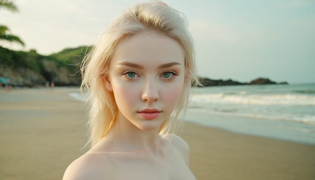 Tags: 21872187, SDXL
{"3": {"inputs": {"seed": 807325466166861, "steps": 32, "cfg": 6.78, "sampler_name": "dpmpp_2m", "scheduler": "karras", "denoise": 1.0, "model": ["27", 0], "positive": ["6", 0], "negative": ["7", 0], "latent_image": ["5", 0]}, "class_type": "KSampler"}, "4": {"inputs": {"ckpt_name": "juggernautxl.safetensors"}, "class_type": "CheckpointLoaderSimple"}, "5": {"inputs": {"width": 1344, "height": 768, "batch_size": 1}, "class_type": "EmptyLatentImage"}, "6": {"inputs": {"text": "19 year old girl, (irish:0.97), (ukrainian:1.13), (sexy lips:0.97), (cute:1.10), (temptress:1.09), (pale skin:1.12), (seductive pose:1.13), (eyelashes:1.08), (detailed face:1.05), (slim:0.98), (idol:1.07), (seductive facial expression:0.96), (double eyelids:1.08), (blush:1.12), (beautiful eyes:1.13), (on all fours:1.00), (spreading ass cheeks:1.10), (from behind:1.07), (backboob:1.06), strolling (nude:1.04) at a beach, (natural looking skin:1.07), (RAW:1.06), (candid cinema:1.01), (soft lighting:1.07), (film:1.03), (detailed skin:1.00), (textured skin:1.09), (portra:1.06), (skin fuzz:1.03)", "clip": ["27", 1]}, "class_type": "CLIPTextEncode"}, "7": {"inputs": {"text": "(bad hands:1.09), (watermark:1.13), (low resolution:1.08), (open mouth:1.13), (twisted:1.13), (distorted:1.06), (worst quality:1.07)", "clip": ["27", 1]}, "class_type": "CLIPTextEncode"}, "8": {"inputs": {"samples": ["3", 0], "vae": ["4", 2]}, "class_type": "VAEDecode"}, "25": {"inputs": {"lora_name": "nudify_xl.safetensors", "strength_model": 0.14, "strength_clip": 0.15, "model": ["4", 0], "clip": ["4", 1]}, "class_type": "LoraLoader"}, "26": {"inputs": {"lora_name": "shirtlift_SDXL_v2.safetensors", "strength_model": 0.06, "strength_clip": 0.01, "model": ["25", 0], "clip": ["25", 1]}, "class_type": "LoraLoader"}, "27": {"inputs": {"lora_name": "PerfectEyesXL.safetensors", "strength_model": 0.03, "strength_clip": 0.04, "model": ["26", 0], "clip": ["26", 1]}, "class_type": "LoraLoader"}, "30": {"inputs": {"model_name": "4x_NMKD-Superscale-SP_178000_G.pth"}, "class_type": "UpscaleModelLoader"}, "31": {"inputs": {"upscale_model": ["30", 0], "image": ["8", 0]}, "class_type": "ImageUpscaleWithModel"}, "32": {"inputs": {"upscale_method": "lanczos", "scale_by": 0.5, "image": ["31", 0]}, "class_type": "ImageScaleBy"}, "33": {"inputs": {"pixels": ["32", 0], "vae": ["4", 2]}, "class_type": "VAEEncode"}, "34": {"inputs": {"seed": 807325466166861, "steps": 32, "cfg": 6.78, "sampler_name": "dpmpp_2m", "scheduler": "karras", "denoise": 0.3, "model": ["27", 0], "positive": ["6", 0], "negative": ["7", 0], "latent_image": ["33", 0]}, "class_type": "KSampler"}, "36": {"inputs": {"samples": ["34", 0], "vae": ["4", 2]}, "class_type": "VAEDecode"}, "39": {"inputs": {"filename_prefix": "comfyapi-1713508018991", "images": ["36", 0]}, "class_type": "SaveImage"}}