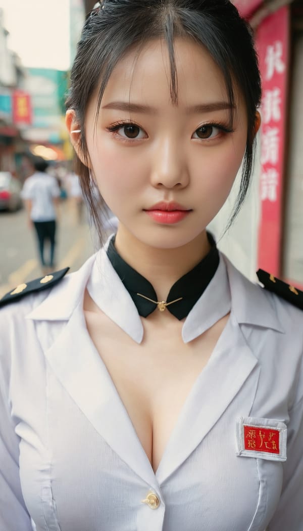 Tags: 21872187, SDXL
{"3": {"inputs": {"seed": 696571753076746, "steps": 32, "cfg": 6.06, "sampler_name": "dpmpp_2m", "scheduler": "karras", "denoise": 1.0, "model": ["27", 0], "positive": ["6", 0], "negative": ["7", 0], "latent_image": ["5", 0]}, "class_type": "KSampler"}, "4": {"inputs": {"ckpt_name": "juggernautxl.safetensors"}, "class_type": "CheckpointLoaderSimple"}, "5": {"inputs": {"width": 768, "height": 1344, "batch_size": 1}, "class_type": "EmptyLatentImage"}, "6": {"inputs": {"text": "21 year old girl, (chinese:1.08), (double eyelids:1.01), (pale skin:1.13), (eyelashes:1.01), (beautiful eyes:1.06), (seductive pose:1.11), (temptress:1.00), (idol:1.03), (sexy lips:1.02), (cute:1.08), (blush:0.96), (seductive facial expression:1.11), (in a seductive pose:1.12), (large perky breasts:1.00), (cleavage:1.09), (thigh gap:1.10), (school uniform:0.97), choker, busy street, (film:1.07), (soft lighting:1.09), (portra:1.00), (RAW:1.01), (textured skin:1.09), (candid cinema:1.09), (detailed skin:1.05), (skin fuzz:1.03), (natural looking skin:1.03)", "clip": ["27", 1]}, "class_type": "CLIPTextEncode"}, "7": {"inputs": {"text": "(watermark:1.12), (distorted:1.11), (open mouth:1.05), (bad hands:1.09), (worst quality:1.06), (twisted:1.08), (low resolution:1.12)", "clip": ["27", 1]}, "class_type": "CLIPTextEncode"}, "8": {"inputs": {"samples": ["3", 0], "vae": ["4", 2]}, "class_type": "VAEDecode"}, "25": {"inputs": {"lora_name": "nudify_xl.safetensors", "strength_model": 0.26, "strength_clip": 0.19, "model": ["4", 0], "clip": ["4", 1]}, "class_type": "LoraLoader"}, "26": {"inputs": {"lora_name": "shirtlift_SDXL_v2.safetensors", "strength_model": 0.07, "strength_clip": 0.01, "model": ["25", 0], "clip": ["25", 1]}, "class_type": "LoraLoader"}, "27": {"inputs": {"lora_name": "PerfectEyesXL.safetensors", "strength_model": 0.18, "strength_clip": 0.1, "model": ["26", 0], "clip": ["26", 1]}, "class_type": "LoraLoader"}, "30": {"inputs": {"model_name": "4x_NMKD-Superscale-SP_178000_G.pth"}, "class_type": "UpscaleModelLoader"}, "31": {"inputs": {"upscale_model": ["30", 0], "image": ["8", 0]}, "class_type": "ImageUpscaleWithModel"}, "32": {"inputs": {"upscale_method": "lanczos", "scale_by": 0.5, "image": ["31", 0]}, "class_type": "ImageScaleBy"}, "33": {"inputs": {"pixels": ["32", 0], "vae": ["4", 2]}, "class_type": "VAEEncode"}, "34": {"inputs": {"seed": 696571753076746, "steps": 32, "cfg": 6.06, "sampler_name": "dpmpp_2m", "scheduler": "karras", "denoise": 0.3, "model": ["27", 0], "positive": ["6", 0], "negative": ["7", 0], "latent_image": ["33", 0]}, "class_type": "KSampler"}, "36": {"inputs": {"samples": ["34", 0], "vae": ["4", 2]}, "class_type": "VAEDecode"}, "39": {"inputs": {"filename_prefix": "comfyapi-1726435588811", "images": ["36", 0]}, "class_type": "SaveImage"}}