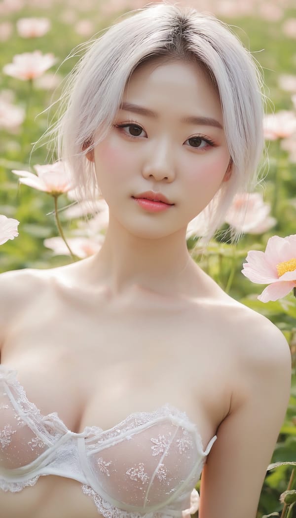 Tags: 21872187, SDXL
{"3": {"inputs": {"seed": 258217444666327, "steps": 32, "cfg": 5.29, "sampler_name": "dpmpp_2m", "scheduler": "karras", "denoise": 1.0, "model": ["27", 0], "positive": ["6", 0], "negative": ["7", 0], "latent_image": ["5", 0]}, "class_type": "KSampler"}, "4": {"inputs": {"ckpt_name": "juggernautxl.safetensors"}, "class_type": "CheckpointLoaderSimple"}, "5": {"inputs": {"width": 768, "height": 1344, "batch_size": 1}, "class_type": "EmptyLatentImage"}, "6": {"inputs": {"text": "23 year old girl, (korean:1.14), (seductive facial expression:1.06), (temptress:0.99), (slim:1.12), (detailed face:1.04), (idol:1.04), (eyelashes:1.04), (pale skin:1.13), (sexy lips:0.96), (blush:0.95), (double eyelids:1.07), (cute:1.09), (seductive pose:0.97), (in a seductive pose:0.96), (large perky breasts:1.13), (cleavage:0.99), (thigh gap:1.04), wearing (translucent clothes:1.08) on a flower field, (film:1.00), (detailed skin:1.04), (portra:1.04), (textured skin:1.00), (skin fuzz:1.06), (RAW:1.04), (soft lighting:1.01), (candid cinema:1.04), (natural looking skin:1.00)", "clip": ["27", 1]}, "class_type": "CLIPTextEncode"}, "7": {"inputs": {"text": "(twisted:1.05), (watermark:1.05), (bad hands:1.05), (open mouth:1.11), (low resolution:1.07), (worst quality:1.07)", "clip": ["27", 1]}, "class_type": "CLIPTextEncode"}, "8": {"inputs": {"samples": ["3", 0], "vae": ["4", 2]}, "class_type": "VAEDecode"}, "25": {"inputs": {"lora_name": "nudify_xl.safetensors", "strength_model": 0.12, "strength_clip": 0.07, "model": ["4", 0], "clip": ["4", 1]}, "class_type": "LoraLoader"}, "26": {"inputs": {"lora_name": "shirtlift_SDXL_v2.safetensors", "strength_model": 0.02, "strength_clip": 0.1, "model": ["25", 0], "clip": ["25", 1]}, "class_type": "LoraLoader"}, "27": {"inputs": {"lora_name": "PerfectEyesXL.safetensors", "strength_model": 0.08, "strength_clip": 0.08, "model": ["26", 0], "clip": ["26", 1]}, "class_type": "LoraLoader"}, "30": {"inputs": {"model_name": "4x_NMKD-Superscale-SP_178000_G.pth"}, "class_type": "UpscaleModelLoader"}, "31": {"inputs": {"upscale_model": ["30", 0], "image": ["8", 0]}, "class_type": "ImageUpscaleWithModel"}, "32": {"inputs": {"upscale_method": "lanczos", "scale_by": 0.5, "image": ["31", 0]}, "class_type": "ImageScaleBy"}, "33": {"inputs": {"pixels": ["32", 0], "vae": ["4", 2]}, "class_type": "VAEEncode"}, "34": {"inputs": {"seed": 258217444666327, "steps": 32, "cfg": 5.29, "sampler_name": "dpmpp_2m", "scheduler": "karras", "denoise": 0.3, "model": ["27", 0], "positive": ["6", 0], "negative": ["7", 0], "latent_image": ["33", 0]}, "class_type": "KSampler"}, "36": {"inputs": {"samples": ["34", 0], "vae": ["4", 2]}, "class_type": "VAEDecode"}, "39": {"inputs": {"filename_prefix": "comfyapi-1723799445586", "images": ["36", 0]}, "class_type": "SaveImage"}}