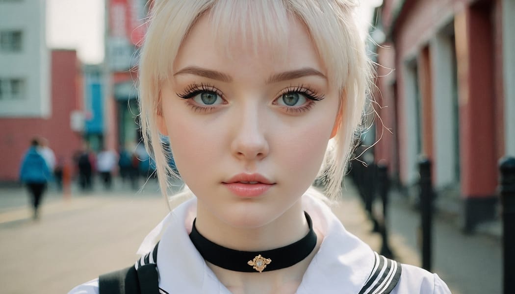 Tags: 21872187, SDXL
{"3": {"inputs": {"seed": 584081334133013, "steps": 64, "cfg": 7.76, "sampler_name": "dpmpp_2m", "scheduler": "karras", "denoise": 1.0, "model": ["27", 0], "positive": ["6", 0], "negative": ["7", 0], "latent_image": ["5", 0]}, "class_type": "KSampler"}, "4": {"inputs": {"ckpt_name": "juggernautxl.safetensors"}, "class_type": "CheckpointLoaderSimple"}, "5": {"inputs": {"width": 1344, "height": 768, "batch_size": 1}, "class_type": "EmptyLatentImage"}, "6": {"inputs": {"text": "23 year old girl, (ukrainian:1.01), (pale skin:1.05), (slim:1.02), (blush:0.98), (eyelashes:1.00), (beautiful eyes:1.14), (sexy lips:0.95), (idol:0.96), (temptress:1.03), (seductive pose:0.98), (detailed face:1.10), (cute:0.99), (double eyelids:1.09), (seductive facial expression:0.98), (in a seductive pose:1.02), (large perky breasts:1.06), (cleavage:0.99), (thigh gap:1.02), (school uniform:1.00), choker, busy street, (detailed skin:1.04), (textured skin:1.01), (film:1.03), (skin fuzz:1.07), (candid cinema:1.00), (natural looking skin:1.07), (portra:1.06), (RAW:1.02), (soft lighting:1.04)", "clip": ["27", 1]}, "class_type": "CLIPTextEncode"}, "7": {"inputs": {"text": "(worst quality:1.07), (bad hands:1.05), (watermark:1.12), (open mouth:1.05), (twisted:1.09), (low resolution:1.12), (distorted:1.09)", "clip": ["27", 1]}, "class_type": "CLIPTextEncode"}, "8": {"inputs": {"samples": ["3", 0], "vae": ["4", 2]}, "class_type": "VAEDecode"}, "25": {"inputs": {"lora_name": "nudify_xl.safetensors", "strength_model": 0.12, "strength_clip": 0.1, "model": ["4", 0], "clip": ["4", 1]}, "class_type": "LoraLoader"}, "26": {"inputs": {"lora_name": "shirtlift_SDXL_v2.safetensors", "strength_model": 0.04, "strength_clip": 0.09, "model": ["25", 0], "clip": ["25", 1]}, "class_type": "LoraLoader"}, "27": {"inputs": {"lora_name": "PerfectEyesXL.safetensors", "strength_model": 0.0, "strength_clip": 0.17, "model": ["26", 0], "clip": ["26", 1]}, "class_type": "LoraLoader"}, "30": {"inputs": {"model_name": "4x_NMKD-Superscale-SP_178000_G.pth"}, "class_type": "UpscaleModelLoader"}, "31": {"inputs": {"upscale_model": ["30", 0], "image": ["8", 0]}, "class_type": "ImageUpscaleWithModel"}, "32": {"inputs": {"upscale_method": "lanczos", "scale_by": 0.5, "image": ["31", 0]}, "class_type": "ImageScaleBy"}, "33": {"inputs": {"pixels": ["32", 0], "vae": ["4", 2]}, "class_type": "VAEEncode"}, "34": {"inputs": {"seed": 584081334133013, "steps": 64, "cfg": 7.76, "sampler_name": "dpmpp_2m", "scheduler": "karras", "denoise": 0.3, "model": ["27", 0], "positive": ["6", 0], "negative": ["7", 0], "latent_image": ["33", 0]}, "class_type": "KSampler"}, "36": {"inputs": {"samples": ["34", 0], "vae": ["4", 2]}, "class_type": "VAEDecode"}, "39": {"inputs": {"filename_prefix": "comfyapi-1713949650232", "images": ["36", 0]}, "class_type": "SaveImage"}}